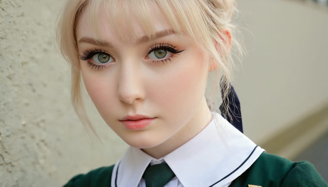 Tags: 21872187, SDXL
{"3": {"inputs": {"seed": 413498261087378, "steps": 32, "cfg": 6.73, "sampler_name": "dpmpp_2m", "scheduler": "karras", "denoise": 1.0, "model": ["27", 0], "positive": ["6", 0], "negative": ["7", 0], "latent_image": ["5", 0]}, "class_type": "KSampler"}, "4": {"inputs": {"ckpt_name": "juggernautxl.safetensors"}, "class_type": "CheckpointLoaderSimple"}, "5": {"inputs": {"width": 1344, "height": 768, "batch_size": 1}, "class_type": "EmptyLatentImage"}, "6": {"inputs": {"text": "21 year old girl, (irish:1.11), (cute:1.01), (detailed face:0.96), (seductive pose:1.08), (blush:1.03), (beautiful eyes:0.99), (eyelashes:1.11), (sexy lips:0.98), (double eyelids:1.08), (idol:1.07), (seductive facial expression:1.09), (pale skin:1.02), (slim:0.99), (temptress:1.04), (in a seductive pose:1.09), (large perky breasts:1.00), (cleavage:1.14), (thigh gap:0.96), (school uniform:1.11), choker, busy street, (candid cinema:1.00), (textured skin:1.00), (soft lighting:1.03), (detailed skin:1.05), (natural looking skin:1.04), (skin fuzz:1.06), (film:1.03), (portra:1.07), (RAW:1.03)", "clip": ["27", 1]}, "class_type": "CLIPTextEncode"}, "7": {"inputs": {"text": "(watermark:1.05), (open mouth:1.10), (bad hands:1.10), (low resolution:1.08), (twisted:1.06), (distorted:1.10), (worst quality:1.14)", "clip": ["27", 1]}, "class_type": "CLIPTextEncode"}, "8": {"inputs": {"samples": ["3", 0], "vae": ["4", 2]}, "class_type": "VAEDecode"}, "25": {"inputs": {"lora_name": "nudify_xl.safetensors", "strength_model": 0.09, "strength_clip": 0.24, "model": ["4", 0], "clip": ["4", 1]}, "class_type": "LoraLoader"}, "26": {"inputs": {"lora_name": "shirtlift_SDXL_v2.safetensors", "strength_model": 0.14, "strength_clip": 0.17, "model": ["25", 0], "clip": ["25", 1]}, "class_type": "LoraLoader"}, "27": {"inputs": {"lora_name": "PerfectEyesXL.safetensors", "strength_model": 0.17, "strength_clip": 0.17, "model": ["26", 0], "clip": ["26", 1]}, "class_type": "LoraLoader"}, "30": {"inputs": {"model_name": "4x_NMKD-Superscale-SP_178000_G.pth"}, "class_type": "UpscaleModelLoader"}, "31": {"inputs": {"upscale_model": ["30", 0], "image": ["8", 0]}, "class_type": "ImageUpscaleWithModel"}, "32": {"inputs": {"upscale_method": "lanczos", "scale_by": 0.5, "image": ["31", 0]}, "class_type": "ImageScaleBy"}, "33": {"inputs": {"pixels": ["32", 0], "vae": ["4", 2]}, "class_type": "VAEEncode"}, "34": {"inputs": {"seed": 413498261087378, "steps": 32, "cfg": 6.73, "sampler_name": "dpmpp_2m", "scheduler": "karras", "denoise": 0.3, "model": ["27", 0], "positive": ["6", 0], "negative": ["7", 0], "latent_image": ["33", 0]}, "class_type": "KSampler"}, "36": {"inputs": {"samples": ["34", 0], "vae": ["4", 2]}, "class_type": "VAEDecode"}, "39": {"inputs": {"filename_prefix": "comfyapi-1732105489017", "images": ["36", 0]}, "class_type": "SaveImage"}}