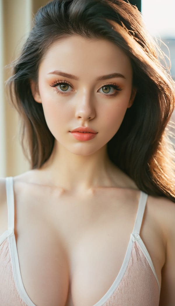 Tags: 21872187, SDXL
{"3": {"inputs": {"seed": 364746625698318, "steps": 32, "cfg": 7.9, "sampler_name": "dpmpp_2m", "scheduler": "karras", "denoise": 1.0, "model": ["27", 0], "positive": ["6", 0], "negative": ["7", 0], "latent_image": ["5", 0]}, "class_type": "KSampler"}, "4": {"inputs": {"ckpt_name": "juggernautxl.safetensors"}, "class_type": "CheckpointLoaderSimple"}, "5": {"inputs": {"width": 768, "height": 1344, "batch_size": 1}, "class_type": "EmptyLatentImage"}, "6": {"inputs": {"text": "21 year old girl, (irish:1.06), (blush:1.09), (double eyelids:1.00), (sexy lips:1.09), (idol:0.99), (temptress:1.07), (cute:1.12), (eyelashes:1.14), (seductive pose:1.10), (seductive facial expression:0.96), (detailed face:1.12), (beautiful eyes:1.04), (slim:1.05), (pale skin:1.00), (in a seductive pose:1.11), (large perky breasts:0.97), (cleavage:1.06), (thigh gap:1.04), (white tanktop:1.02), busy street, (candid cinema:1.06), (detailed skin:1.07), (skin fuzz:1.03), (textured skin:1.02), (soft lighting:1.01), (portra:1.08), (film:1.06), (RAW:1.05), (natural looking skin:1.03)", "clip": ["27", 1]}, "class_type": "CLIPTextEncode"}, "7": {"inputs": {"text": "(watermark:1.14), (open mouth:1.09), (distorted:1.08), (bad hands:1.09), (worst quality:1.09), (low resolution:1.08), (twisted:1.07)", "clip": ["27", 1]}, "class_type": "CLIPTextEncode"}, "8": {"inputs": {"samples": ["3", 0], "vae": ["4", 2]}, "class_type": "VAEDecode"}, "25": {"inputs": {"lora_name": "nudify_xl.safetensors", "strength_model": 0.12, "strength_clip": 0.25, "model": ["4", 0], "clip": ["4", 1]}, "class_type": "LoraLoader"}, "26": {"inputs": {"lora_name": "shirtlift_SDXL_v2.safetensors", "strength_model": 0.06, "strength_clip": 0.13, "model": ["25", 0], "clip": ["25", 1]}, "class_type": "LoraLoader"}, "27": {"inputs": {"lora_name": "PerfectEyesXL.safetensors", "strength_model": 0.08, "strength_clip": 0.1, "model": ["26", 0], "clip": ["26", 1]}, "class_type": "LoraLoader"}, "30": {"inputs": {"model_name": "4x_NMKD-Superscale-SP_178000_G.pth"}, "class_type": "UpscaleModelLoader"}, "31": {"inputs": {"upscale_model": ["30", 0], "image": ["8", 0]}, "class_type": "ImageUpscaleWithModel"}, "32": {"inputs": {"upscale_method": "lanczos", "scale_by": 0.5, "image": ["31", 0]}, "class_type": "ImageScaleBy"}, "33": {"inputs": {"pixels": ["32", 0], "vae": ["4", 2]}, "class_type": "VAEEncode"}, "34": {"inputs": {"seed": 364746625698318, "steps": 32, "cfg": 7.9, "sampler_name": "dpmpp_2m", "scheduler": "karras", "denoise": 0.3, "model": ["27", 0], "positive": ["6", 0], "negative": ["7", 0], "latent_image": ["33", 0]}, "class_type": "KSampler"}, "36": {"inputs": {"samples": ["34", 0], "vae": ["4", 2]}, "class_type": "VAEDecode"}, "39": {"inputs": {"filename_prefix": "comfyapi-1727983154691", "images": ["36", 0]}, "class_type": "SaveImage"}}