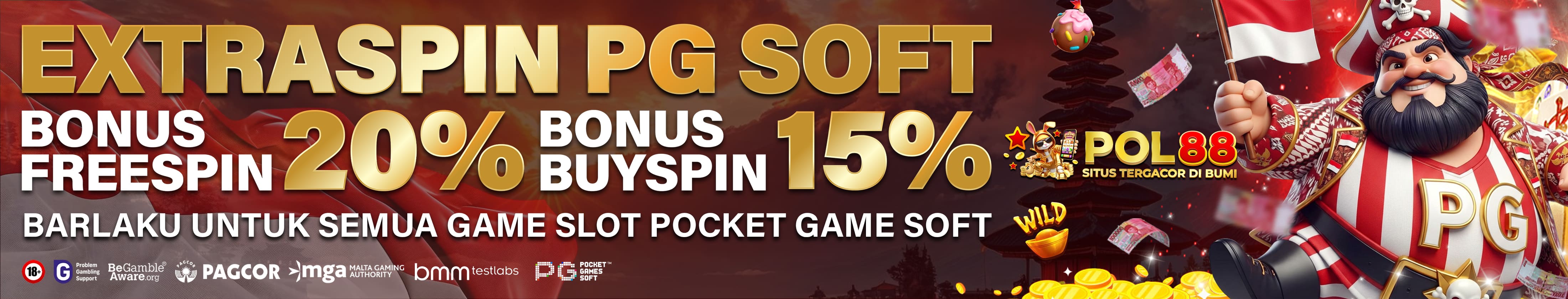 EXTRA BONUS  FREE SPIN PG SOFT