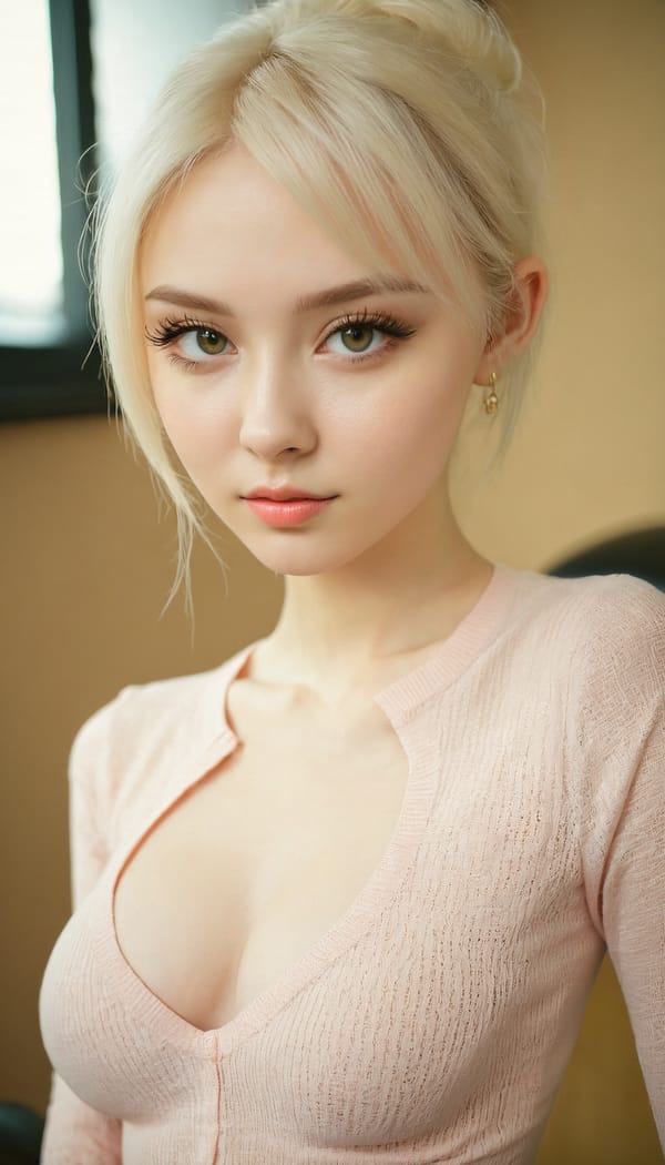 Tags: 21872187, SDXL
{"3": {"inputs": {"seed": 914719667590562, "steps": 64, "cfg": 7.0, "sampler_name": "dpmpp_2m", "scheduler": "karras", "denoise": 1.0, "model": ["27", 0], "positive": ["6", 0], "negative": ["7", 0], "latent_image": ["5", 0]}, "class_type": "KSampler"}, "4": {"inputs": {"ckpt_name": "juggernautxl.safetensors"}, "class_type": "CheckpointLoaderSimple"}, "5": {"inputs": {"width": 768, "height": 1344, "batch_size": 1}, "class_type": "EmptyLatentImage"}, "6": {"inputs": {"text": "20 year old girl, (ukrainian:1.05), (cute:1.12), (idol:1.05), (double eyelids:1.07), (pale skin:1.09), (detailed face:1.08), (temptress:1.13), (sexy lips:1.02), (seductive pose:1.05), (eyelashes:1.11), (seductive facial expression:0.99), (slim:1.10), (blush:1.07), (perky ass:0.95), (exposed ass:1.03), (looking back:1.09), (sexy ass:1.07), (thigh gap:0.97), (an office lady:1.01), (textured skin:1.03), (soft lighting:1.07), (RAW:1.00), (natural looking skin:1.04), (candid cinema:1.06), (skin fuzz:1.09), (portra:1.07), (film:1.07), (detailed skin:1.06)", "clip": ["27", 1]}, "class_type": "CLIPTextEncode"}, "7": {"inputs": {"text": "(worst quality:1.13), (low resolution:1.12), (open mouth:1.13), (twisted:1.13), (watermark:1.06), (distorted:1.12), (bad hands:1.12)", "clip": ["27", 1]}, "class_type": "CLIPTextEncode"}, "8": {"inputs": {"samples": ["3", 0], "vae": ["4", 2]}, "class_type": "VAEDecode"}, "25": {"inputs": {"lora_name": "nudify_xl.safetensors", "strength_model": 0.33, "strength_clip": 0.27, "model": ["4", 0], "clip": ["4", 1]}, "class_type": "LoraLoader"}, "26": {"inputs": {"lora_name": "shirtlift_SDXL_v2.safetensors", "strength_model": 0.06, "strength_clip": 0.08, "model": ["25", 0], "clip": ["25", 1]}, "class_type": "LoraLoader"}, "27": {"inputs": {"lora_name": "PerfectEyesXL.safetensors", "strength_model": 0.18, "strength_clip": 0.05, "model": ["26", 0], "clip": ["26", 1]}, "class_type": "LoraLoader"}, "30": {"inputs": {"model_name": "4x_NMKD-Superscale-SP_178000_G.pth"}, "class_type": "UpscaleModelLoader"}, "31": {"inputs": {"upscale_model": ["30", 0], "image": ["8", 0]}, "class_type": "ImageUpscaleWithModel"}, "32": {"inputs": {"upscale_method": "lanczos", "scale_by": 0.5, "image": ["31", 0]}, "class_type": "ImageScaleBy"}, "33": {"inputs": {"pixels": ["32", 0], "vae": ["4", 2]}, "class_type": "VAEEncode"}, "34": {"inputs": {"seed": 914719667590562, "steps": 64, "cfg": 7.0, "sampler_name": "dpmpp_2m", "scheduler": "karras", "denoise": 0.3, "model": ["27", 0], "positive": ["6", 0], "negative": ["7", 0], "latent_image": ["33", 0]}, "class_type": "KSampler"}, "36": {"inputs": {"samples": ["34", 0], "vae": ["4", 2]}, "class_type": "VAEDecode"}, "39": {"inputs": {"filename_prefix": "comfyapi-1714090677010", "images": ["36", 0]}, "class_type": "SaveImage"}}