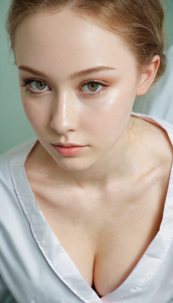 Tags: 21872187, SDXL
{"3": {"inputs": {"seed": 280147631170441, "steps": 64, "cfg": 5.84, "sampler_name": "dpmpp_2m", "scheduler": "karras", "denoise": 1.0, "model": ["27", 0], "positive": ["6", 0], "negative": ["7", 0], "latent_image": ["5", 0]}, "class_type": "KSampler"}, "4": {"inputs": {"ckpt_name": "juggernautxl.safetensors"}, "class_type": "CheckpointLoaderSimple"}, "5": {"inputs": {"width": 768, "height": 1344, "batch_size": 1}, "class_type": "EmptyLatentImage"}, "6": {"inputs": {"text": "22 year old girl, (russian:1.04), (irish:1.12), (double eyelids:1.05), (temptress:0.98), (seductive pose:1.11), (slim:1.02), (sexy lips:1.12), (seductive facial expression:0.95), (cute:1.05), (eyelashes:1.06), (beautiful eyes:1.01), (blush:1.05), (pale skin:0.95), (idol:1.02), (detailed face:1.03), (on all fours:1.00), (spreading ass cheeks:1.09), (from behind:1.07), (backboob:0.95), (nurse in uniform:1.14) working in a hospital ward, (soft lighting:1.05), (detailed skin:1.09), (skin fuzz:1.02), (portra:1.01), (textured skin:1.04), (candid cinema:1.04), (film:1.05), (RAW:1.08), (natural looking skin:1.07)", "clip": ["27", 1]}, "class_type": "CLIPTextEncode"}, "7": {"inputs": {"text": "(twisted:1.14), (open mouth:1.13), (distorted:1.08), (bad hands:1.11), (low resolution:1.10), (worst quality:1.06), (watermark:1.11)", "clip": ["27", 1]}, "class_type": "CLIPTextEncode"}, "8": {"inputs": {"samples": ["3", 0], "vae": ["4", 2]}, "class_type": "VAEDecode"}, "25": {"inputs": {"lora_name": "nudify_xl.safetensors", "strength_model": 0.2, "strength_clip": 0.21, "model": ["4", 0], "clip": ["4", 1]}, "class_type": "LoraLoader"}, "26": {"inputs": {"lora_name": "shirtlift_SDXL_v2.safetensors", "strength_model": 0.02, "strength_clip": 0.03, "model": ["25", 0], "clip": ["25", 1]}, "class_type": "LoraLoader"}, "27": {"inputs": {"lora_name": "PerfectEyesXL.safetensors", "strength_model": 0.14, "strength_clip": 0.12, "model": ["26", 0], "clip": ["26", 1]}, "class_type": "LoraLoader"}, "30": {"inputs": {"model_name": "4x_NMKD-Superscale-SP_178000_G.pth"}, "class_type": "UpscaleModelLoader"}, "31": {"inputs": {"upscale_model": ["30", 0], "image": ["8", 0]}, "class_type": "ImageUpscaleWithModel"}, "32": {"inputs": {"upscale_method": "lanczos", "scale_by": 0.5, "image": ["31", 0]}, "class_type": "ImageScaleBy"}, "33": {"inputs": {"pixels": ["32", 0], "vae": ["4", 2]}, "class_type": "VAEEncode"}, "34": {"inputs": {"seed": 280147631170441, "steps": 64, "cfg": 5.84, "sampler_name": "dpmpp_2m", "scheduler": "karras", "denoise": 0.3, "model": ["27", 0], "positive": ["6", 0], "negative": ["7", 0], "latent_image": ["33", 0]}, "class_type": "KSampler"}, "36": {"inputs": {"samples": ["34", 0], "vae": ["4", 2]}, "class_type": "VAEDecode"}, "39": {"inputs": {"filename_prefix": "comfyapi-1731891656255", "images": ["36", 0]}, "class_type": "SaveImage"}}