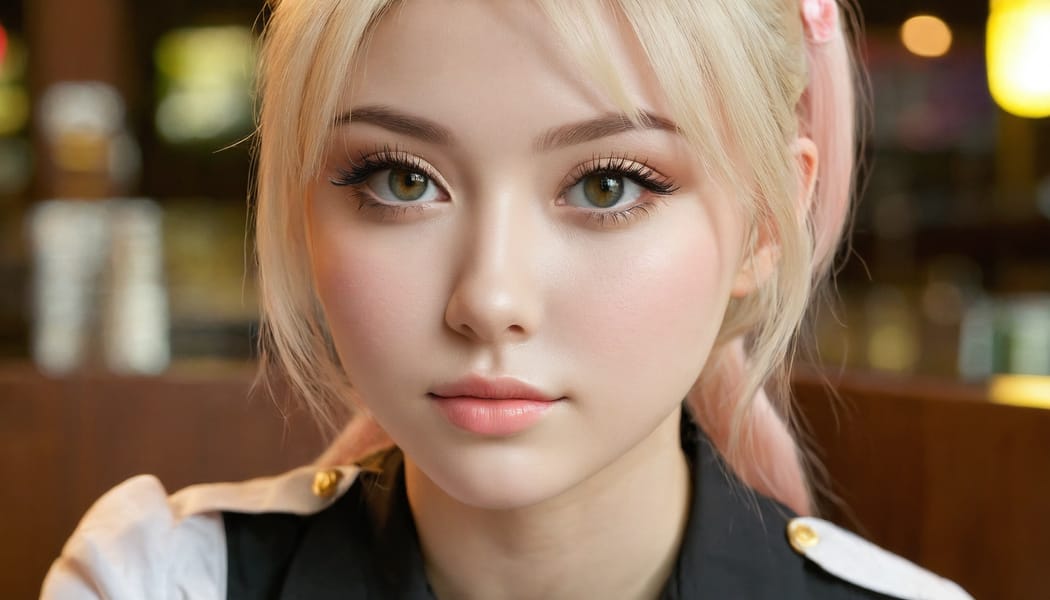 Tags: 21872187, SDXL
{"3": {"inputs": {"seed": 100717812466379, "steps": 64, "cfg": 5.85, "sampler_name": "dpmpp_2m", "scheduler": "karras", "denoise": 1.0, "model": ["27", 0], "positive": ["6", 0], "negative": ["7", 0], "latent_image": ["5", 0]}, "class_type": "KSampler"}, "4": {"inputs": {"ckpt_name": "juggernautxl.safetensors"}, "class_type": "CheckpointLoaderSimple"}, "5": {"inputs": {"width": 1344, "height": 768, "batch_size": 1}, "class_type": "EmptyLatentImage"}, "6": {"inputs": {"text": "28 year old girl, (cute:1.11), (eyelashes:0.95), (detailed face:1.14), (seductive facial expression:1.14), (blush:1.04), (beautiful eyes:0.99), (slim:1.12), (idol:1.11), (temptress:0.98), (sexy lips:1.11), (pale skin:1.00), (seductive pose:1.12), (double eyelids:1.13), (in a seductive pose:0.97), (large perky breasts:1.13), (cleavage:0.98), (thigh gap:1.11), (a waitress in uniform:0.95) working at a restaurant, (soft lighting:1.05), (candid cinema:1.07), (textured skin:1.00), (portra:1.04), (detailed skin:1.07), (natural looking skin:1.03), (skin fuzz:1.05), (film:1.09), (RAW:1.00)", "clip": ["27", 1]}, "class_type": "CLIPTextEncode"}, "7": {"inputs": {"text": "(worst quality:1.13), (open mouth:1.07), (bad hands:1.07), (watermark:1.07), (twisted:1.11), (distorted:1.10), (low resolution:1.10)", "clip": ["27", 1]}, "class_type": "CLIPTextEncode"}, "8": {"inputs": {"samples": ["3", 0], "vae": ["4", 2]}, "class_type": "VAEDecode"}, "25": {"inputs": {"lora_name": "nudify_xl.safetensors", "strength_model": 0.21, "strength_clip": 0.27, "model": ["4", 0], "clip": ["4", 1]}, "class_type": "LoraLoader"}, "26": {"inputs": {"lora_name": "shirtlift_SDXL_v2.safetensors", "strength_model": 0.1, "strength_clip": 0.06, "model": ["25", 0], "clip": ["25", 1]}, "class_type": "LoraLoader"}, "27": {"inputs": {"lora_name": "PerfectEyesXL.safetensors", "strength_model": 0.1, "strength_clip": 0.19, "model": ["26", 0], "clip": ["26", 1]}, "class_type": "LoraLoader"}, "30": {"inputs": {"model_name": "4x_NMKD-Superscale-SP_178000_G.pth"}, "class_type": "UpscaleModelLoader"}, "31": {"inputs": {"upscale_model": ["30", 0], "image": ["8", 0]}, "class_type": "ImageUpscaleWithModel"}, "32": {"inputs": {"upscale_method": "lanczos", "scale_by": 0.5, "image": ["31", 0]}, "class_type": "ImageScaleBy"}, "33": {"inputs": {"pixels": ["32", 0], "vae": ["4", 2]}, "class_type": "VAEEncode"}, "34": {"inputs": {"seed": 100717812466379, "steps": 64, "cfg": 5.85, "sampler_name": "dpmpp_2m", "scheduler": "karras", "denoise": 0.3, "model": ["27", 0], "positive": ["6", 0], "negative": ["7", 0], "latent_image": ["33", 0]}, "class_type": "KSampler"}, "36": {"inputs": {"samples": ["34", 0], "vae": ["4", 2]}, "class_type": "VAEDecode"}, "39": {"inputs": {"filename_prefix": "comfyapi-1714119149586", "images": ["36", 0]}, "class_type": "SaveImage"}}