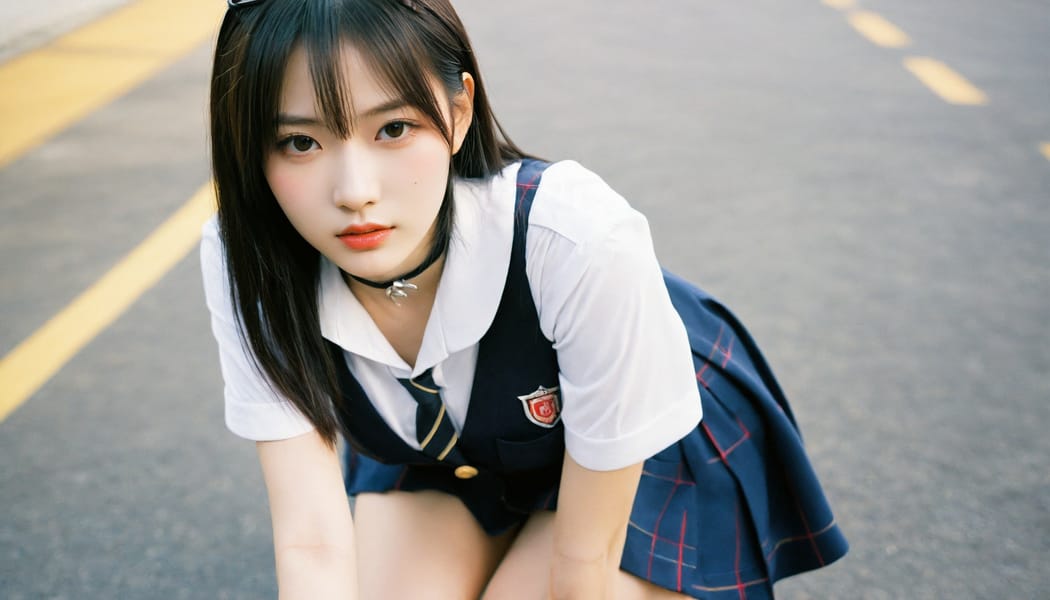 Tags: 21872187, SDXL
{"3": {"inputs": {"seed": 403313785940970, "steps": 64, "cfg": 6.78, "sampler_name": "dpmpp_2m", "scheduler": "karras", "denoise": 1.0, "model": ["27", 0], "positive": ["6", 0], "negative": ["7", 0], "latent_image": ["5", 0]}, "class_type": "KSampler"}, "4": {"inputs": {"ckpt_name": "helloworldxl.safetensors"}, "class_type": "CheckpointLoaderSimple"}, "5": {"inputs": {"width": 1344, "height": 768, "batch_size": 1}, "class_type": "EmptyLatentImage"}, "6": {"inputs": {"text": "22 year old girl, (taiwanese:1.13), (blush:1.14), (eyelashes:1.05), (double eyelids:1.00), (sexy lips:0.99), (seductive facial expression:0.99), (cute:1.12), (pale skin:1.03), (beautiful eyes:1.07), (slim:1.14), (detailed face:1.04), (seductive pose:1.13), (idol:1.14), (in a seductive pose:1.06), (large perky breasts:0.95), (cleavage:0.97), (thigh gap:1.05), (school uniform:1.12), choker, busy street, (RAW:1.05), (skin fuzz:1.06), (portra:1.05), (detailed skin:1.09), (textured skin:1.08), (candid cinema:1.04), (natural looking skin:1.09), (soft lighting:1.07), (film:1.04)", "clip": ["27", 1]}, "class_type": "CLIPTextEncode"}, "7": {"inputs": {"text": "(low resolution:1.12), (watermark:1.13), (bad hands:1.11), (open mouth:1.09), (twisted:1.05), (distorted:1.06), (worst quality:1.11)", "clip": ["27", 1]}, "class_type": "CLIPTextEncode"}, "8": {"inputs": {"samples": ["3", 0], "vae": ["4", 2]}, "class_type": "VAEDecode"}, "25": {"inputs": {"lora_name": "nudify_xl.safetensors", "strength_model": 0.19, "strength_clip": 0.07, "model": ["4", 0], "clip": ["4", 1]}, "class_type": "LoraLoader"}, "26": {"inputs": {"lora_name": "shirtlift_SDXL_v2.safetensors", "strength_model": 0.02, "strength_clip": 0.02, "model": ["25", 0], "clip": ["25", 1]}, "class_type": "LoraLoader"}, "27": {"inputs": {"lora_name": "PerfectEyesXL.safetensors", "strength_model": 0.09, "strength_clip": 0.08, "model": ["26", 0], "clip": ["26", 1]}, "class_type": "LoraLoader"}, "30": {"inputs": {"model_name": "4x_NMKD-Superscale-SP_178000_G.pth"}, "class_type": "UpscaleModelLoader"}, "31": {"inputs": {"upscale_model": ["30", 0], "image": ["8", 0]}, "class_type": "ImageUpscaleWithModel"}, "32": {"inputs": {"upscale_method": "lanczos", "scale_by": 0.5, "image": ["31", 0]}, "class_type": "ImageScaleBy"}, "33": {"inputs": {"pixels": ["32", 0], "vae": ["4", 2]}, "class_type": "VAEEncode"}, "34": {"inputs": {"seed": 403313785940970, "steps": 64, "cfg": 6.78, "sampler_name": "dpmpp_2m", "scheduler": "karras", "denoise": 0.3, "model": ["27", 0], "positive": ["6", 0], "negative": ["7", 0], "latent_image": ["33", 0]}, "class_type": "KSampler"}, "36": {"inputs": {"samples": ["34", 0], "vae": ["4", 2]}, "class_type": "VAEDecode"}, "39": {"inputs": {"filename_prefix": "comfyapi-1713653915654", "images": ["36", 0]}, "class_type": "SaveImage"}}