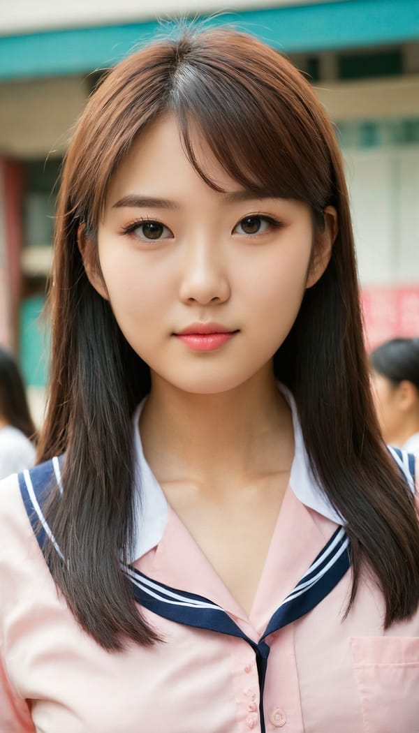 Tags: 21872187, SDXL
{"3": {"inputs": {"seed": 618831694702053, "steps": 64, "cfg": 5.06, "sampler_name": "dpmpp_2m", "scheduler": "karras", "denoise": 1.0, "model": ["27", 0], "positive": ["6", 0], "negative": ["7", 0], "latent_image": ["5", 0]}, "class_type": "KSampler"}, "4": {"inputs": {"ckpt_name": "juggernautXL_v8Rundiffusion.safetensors"}, "class_type": "CheckpointLoaderSimple"}, "5": {"inputs": {"width": 768, "height": 1344, "batch_size": 1}, "class_type": "EmptyLatentImage"}, "6": {"inputs": {"text": "21 year old girl, (taiwanese:1.07), (beautiful eyes:1.00), (idol:1.07), (slim:1.14), (double eyelids:0.99), (detailed face:1.08), (sexy lips:1.11), (seductive pose:1.02), (eyelashes:1.00), (temptress:0.97), (cute:1.05), (blush:1.04), (seductive facial expression:1.04), (in a seductive pose:0.97), (large perky breasts:0.99), (cleavage:0.98), (thigh gap:1.00), (school uniform:1.10), choker, busy street, (candid cinema:1.09), (portra:1.03), (skin fuzz:1.05), (detailed skin:1.04), (natural looking skin:1.05), (textured skin:1.09), (RAW:1.07), (film:1.09), (soft lighting:1.02)", "clip": ["27", 1]}, "class_type": "CLIPTextEncode"}, "7": {"inputs": {"text": "(worst quality:1.05), (open mouth:1.12), (distorted:1.05), (twisted:1.08), (watermark:1.11), (bad hands:1.08), (low resolution:1.08)", "clip": ["27", 1]}, "class_type": "CLIPTextEncode"}, "8": {"inputs": {"samples": ["3", 0], "vae": ["4", 2]}, "class_type": "VAEDecode"}, "25": {"inputs": {"lora_name": "nudify_xl.safetensors", "strength_model": 0.19, "strength_clip": 0.06, "model": ["4", 0], "clip": ["4", 1]}, "class_type": "LoraLoader"}, "26": {"inputs": {"lora_name": "shirtlift_SDXL_v2.safetensors", "strength_model": 0.1, "strength_clip": 0.09, "model": ["25", 0], "clip": ["25", 1]}, "class_type": "LoraLoader"}, "27": {"inputs": {"lora_name": "PerfectEyesXL.safetensors", "strength_model": 0.15, "strength_clip": 0.07, "model": ["26", 0], "clip": ["26", 1]}, "class_type": "LoraLoader"}, "30": {"inputs": {"model_name": "4x_NMKD-Superscale-SP_178000_G.pth"}, "class_type": "UpscaleModelLoader"}, "31": {"inputs": {"upscale_model": ["30", 0], "image": ["8", 0]}, "class_type": "ImageUpscaleWithModel"}, "32": {"inputs": {"upscale_method": "lanczos", "scale_by": 0.5, "image": ["31", 0]}, "class_type": "ImageScaleBy"}, "33": {"inputs": {"pixels": ["32", 0], "vae": ["4", 2]}, "class_type": "VAEEncode"}, "34": {"inputs": {"seed": 618831694702053, "steps": 64, "cfg": 5.06, "sampler_name": "dpmpp_2m", "scheduler": "karras", "denoise": 0.3, "model": ["27", 0], "positive": ["6", 0], "negative": ["7", 0], "latent_image": ["33", 0]}, "class_type": "KSampler"}, "36": {"inputs": {"samples": ["34", 0], "vae": ["4", 2]}, "class_type": "VAEDecode"}, "39": {"inputs": {"filename_prefix": "comfyapi-1707609864012", "images": ["36", 0]}, "class_type": "SaveImage"}}