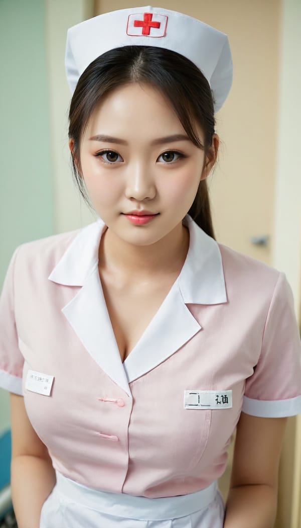 Tags: 21872187, SDXL
{"3": {"inputs": {"seed": 673736609129758, "steps": 32, "cfg": 6.54, "sampler_name": "dpmpp_2m", "scheduler": "karras", "denoise": 1.0, "model": ["27", 0], "positive": ["6", 0], "negative": ["7", 0], "latent_image": ["5", 0]}, "class_type": "KSampler"}, "4": {"inputs": {"ckpt_name": "juggernautXL_v8Rundiffusion.safetensors"}, "class_type": "CheckpointLoaderSimple"}, "5": {"inputs": {"width": 768, "height": 1344, "batch_size": 1}, "class_type": "EmptyLatentImage"}, "6": {"inputs": {"text": "20 year old girl, (chinese:1.10), (ukrainian:1.02), (double eyelids:1.11), (temptress:1.12), (detailed face:1.07), (seductive pose:0.97), (sexy lips:0.95), (seductive facial expression:1.06), (cute:0.97), (blush:1.12), (idol:1.03), (beautiful eyes:1.03), (slim:0.99), (in a seductive pose:1.11), (large perky breasts:1.14), (cleavage:1.04), (thigh gap:0.95), (nurse in uniform:1.09) working in a hospital ward, (portra:1.03), (candid cinema:1.05), (film:1.06), (soft lighting:1.04), (RAW:1.07), (skin fuzz:1.00), (textured skin:1.04), (natural looking skin:1.01), (detailed skin:1.00)", "clip": ["27", 1]}, "class_type": "CLIPTextEncode"}, "7": {"inputs": {"text": "(bad hands:1.09), (low resolution:1.12), (open mouth:1.12), (watermark:1.13), (worst quality:1.07), (twisted:1.06), (distorted:1.07)", "clip": ["27", 1]}, "class_type": "CLIPTextEncode"}, "8": {"inputs": {"samples": ["3", 0], "vae": ["4", 2]}, "class_type": "VAEDecode"}, "25": {"inputs": {"lora_name": "nudify_xl.safetensors", "strength_model": 0.24, "strength_clip": 0.11, "model": ["4", 0], "clip": ["4", 1]}, "class_type": "LoraLoader"}, "26": {"inputs": {"lora_name": "shirtlift_SDXL_v2.safetensors", "strength_model": 0.01, "strength_clip": 0.12, "model": ["25", 0], "clip": ["25", 1]}, "class_type": "LoraLoader"}, "27": {"inputs": {"lora_name": "PerfectEyesXL.safetensors", "strength_model": 0.04, "strength_clip": 0.03, "model": ["26", 0], "clip": ["26", 1]}, "class_type": "LoraLoader"}, "30": {"inputs": {"model_name": "4x_NMKD-Superscale-SP_178000_G.pth"}, "class_type": "UpscaleModelLoader"}, "31": {"inputs": {"upscale_model": ["30", 0], "image": ["8", 0]}, "class_type": "ImageUpscaleWithModel"}, "32": {"inputs": {"upscale_method": "lanczos", "scale_by": 0.5, "image": ["31", 0]}, "class_type": "ImageScaleBy"}, "33": {"inputs": {"pixels": ["32", 0], "vae": ["4", 2]}, "class_type": "VAEEncode"}, "34": {"inputs": {"seed": 673736609129758, "steps": 32, "cfg": 6.54, "sampler_name": "dpmpp_2m", "scheduler": "karras", "denoise": 0.3, "model": ["27", 0], "positive": ["6", 0], "negative": ["7", 0], "latent_image": ["33", 0]}, "class_type": "KSampler"}, "36": {"inputs": {"samples": ["34", 0], "vae": ["4", 2]}, "class_type": "VAEDecode"}, "39": {"inputs": {"filename_prefix": "comfyapi-1707257318101", "images": ["36", 0]}, "class_type": "SaveImage"}}