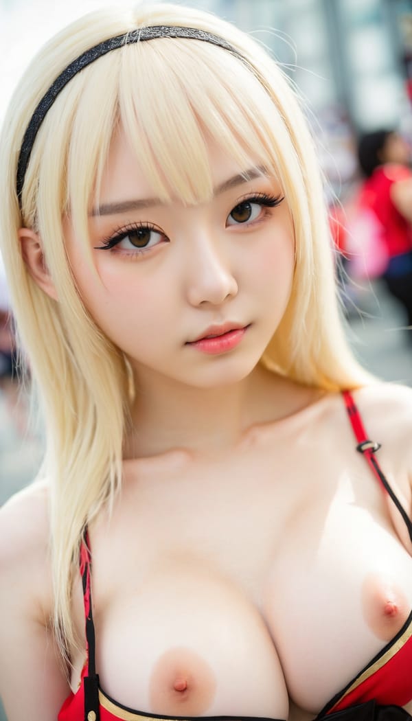 Tags: 21872187, SDXL
{"3": {"inputs": {"seed": 224494933308269, "steps": 32, "cfg": 7.74, "sampler_name": "dpmpp_2m", "scheduler": "karras", "denoise": 1.0, "model": ["27", 0], "positive": ["6", 0], "negative": ["7", 0], "latent_image": ["5", 0]}, "class_type": "KSampler"}, "4": {"inputs": {"ckpt_name": "juggernautxl.safetensors"}, "class_type": "CheckpointLoaderSimple"}, "5": {"inputs": {"width": 768, "height": 1344, "batch_size": 1}, "class_type": "EmptyLatentImage"}, "6": {"inputs": {"text": "18 year old girl, (japanese:1.04), (russian:1.07), (pale skin:0.96), (cute:0.95), (seductive pose:1.01), (seductive facial expression:1.01), (sexy lips:0.98), (double eyelids:1.01), (eyelashes:1.04), (temptress:1.02), (slim:1.08), (blush:0.96), (idol:1.13), (detailed face:1.05), (beautiful eyes:1.06), (in a seductive pose:1.10), (large perky breasts:1.06), (cleavage:1.02), (thigh gap:1.02), (in a cosplay:0.98) at comiket posing for camera, (skin fuzz:1.00), (film:1.07), (natural looking skin:1.02), (textured skin:1.02), (portra:1.05), (RAW:1.04), (soft lighting:1.05), (detailed skin:1.06), (candid cinema:1.02)", "clip": ["27", 1]}, "class_type": "CLIPTextEncode"}, "7": {"inputs": {"text": "(watermark:1.08), (bad hands:1.05), (low resolution:1.07), (twisted:1.10), (worst quality:1.10), (open mouth:1.08)", "clip": ["27", 1]}, "class_type": "CLIPTextEncode"}, "8": {"inputs": {"samples": ["3", 0], "vae": ["4", 2]}, "class_type": "VAEDecode"}, "25": {"inputs": {"lora_name": "nudify_xl.safetensors", "strength_model": 0.34, "strength_clip": 0.24, "model": ["4", 0], "clip": ["4", 1]}, "class_type": "LoraLoader"}, "26": {"inputs": {"lora_name": "shirtlift_SDXL_v2.safetensors", "strength_model": 0.18, "strength_clip": 0.13, "model": ["25", 0], "clip": ["25", 1]}, "class_type": "LoraLoader"}, "27": {"inputs": {"lora_name": "PerfectEyesXL.safetensors", "strength_model": 0.18, "strength_clip": 0.14, "model": ["26", 0], "clip": ["26", 1]}, "class_type": "LoraLoader"}, "30": {"inputs": {"model_name": "4x_NMKD-Superscale-SP_178000_G.pth"}, "class_type": "UpscaleModelLoader"}, "31": {"inputs": {"upscale_model": ["30", 0], "image": ["8", 0]}, "class_type": "ImageUpscaleWithModel"}, "32": {"inputs": {"upscale_method": "lanczos", "scale_by": 0.5, "image": ["31", 0]}, "class_type": "ImageScaleBy"}, "33": {"inputs": {"pixels": ["32", 0], "vae": ["4", 2]}, "class_type": "VAEEncode"}, "34": {"inputs": {"seed": 224494933308269, "steps": 32, "cfg": 7.74, "sampler_name": "dpmpp_2m", "scheduler": "karras", "denoise": 0.3, "model": ["27", 0], "positive": ["6", 0], "negative": ["7", 0], "latent_image": ["33", 0]}, "class_type": "KSampler"}, "36": {"inputs": {"samples": ["34", 0], "vae": ["4", 2]}, "class_type": "VAEDecode"}, "39": {"inputs": {"filename_prefix": "comfyapi-1727863267208", "images": ["36", 0]}, "class_type": "SaveImage"}}