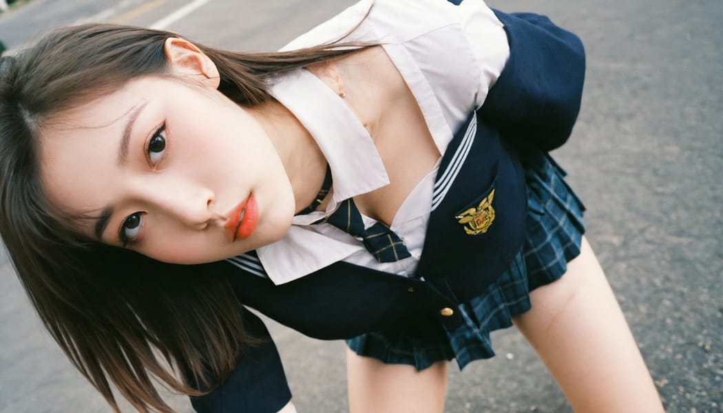 Tags: 21872187, SDXL
{"3": {"inputs": {"seed": 962916692509937, "steps": 32, "cfg": 5.28, "sampler_name": "dpmpp_2m", "scheduler": "karras", "denoise": 1.0, "model": ["27", 0], "positive": ["6", 0], "negative": ["7", 0], "latent_image": ["5", 0]}, "class_type": "KSampler"}, "4": {"inputs": {"ckpt_name": "helloworldxl.safetensors"}, "class_type": "CheckpointLoaderSimple"}, "5": {"inputs": {"width": 1344, "height": 768, "batch_size": 1}, "class_type": "EmptyLatentImage"}, "6": {"inputs": {"text": "19 year old girl, (temptress:1.00), (sexy lips:0.98), (seductive facial expression:1.12), (detailed face:1.13), (slim:1.03), (idol:1.12), (beautiful eyes:0.98), (eyelashes:0.95), (pale skin:1.05), (seductive pose:1.10), (blush:1.09), (double eyelids:1.08), (in a seductive pose:1.04), (large perky breasts:0.99), (cleavage:1.08), (thigh gap:0.98), (school uniform:1.11), choker, busy street, (RAW:1.01), (skin fuzz:1.02), (textured skin:1.03), (film:1.01), (candid cinema:1.05), (natural looking skin:1.06), (soft lighting:1.02), (portra:1.00), (detailed skin:1.08)", "clip": ["27", 1]}, "class_type": "CLIPTextEncode"}, "7": {"inputs": {"text": "(watermark:1.14), (worst quality:1.09), (distorted:1.08), (bad hands:1.06), (low resolution:1.14), (open mouth:1.11), (twisted:1.14)", "clip": ["27", 1]}, "class_type": "CLIPTextEncode"}, "8": {"inputs": {"samples": ["3", 0], "vae": ["4", 2]}, "class_type": "VAEDecode"}, "25": {"inputs": {"lora_name": "nudify_xl.safetensors", "strength_model": 0.27, "strength_clip": 0.05, "model": ["4", 0], "clip": ["4", 1]}, "class_type": "LoraLoader"}, "26": {"inputs": {"lora_name": "shirtlift_SDXL_v2.safetensors", "strength_model": 0.1, "strength_clip": 0.02, "model": ["25", 0], "clip": ["25", 1]}, "class_type": "LoraLoader"}, "27": {"inputs": {"lora_name": "PerfectEyesXL.safetensors", "strength_model": 0.16, "strength_clip": 0.11, "model": ["26", 0], "clip": ["26", 1]}, "class_type": "LoraLoader"}, "30": {"inputs": {"model_name": "4x_NMKD-Superscale-SP_178000_G.pth"}, "class_type": "UpscaleModelLoader"}, "31": {"inputs": {"upscale_model": ["30", 0], "image": ["8", 0]}, "class_type": "ImageUpscaleWithModel"}, "32": {"inputs": {"upscale_method": "lanczos", "scale_by": 0.5, "image": ["31", 0]}, "class_type": "ImageScaleBy"}, "33": {"inputs": {"pixels": ["32", 0], "vae": ["4", 2]}, "class_type": "VAEEncode"}, "34": {"inputs": {"seed": 962916692509937, "steps": 32, "cfg": 5.28, "sampler_name": "dpmpp_2m", "scheduler": "karras", "denoise": 0.3, "model": ["27", 0], "positive": ["6", 0], "negative": ["7", 0], "latent_image": ["33", 0]}, "class_type": "KSampler"}, "36": {"inputs": {"samples": ["34", 0], "vae": ["4", 2]}, "class_type": "VAEDecode"}, "39": {"inputs": {"filename_prefix": "comfyapi-1716377756608", "images": ["36", 0]}, "class_type": "SaveImage"}}