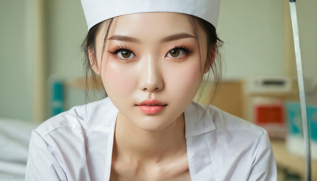 Tags: 21872187, SDXL
{"3": {"inputs": {"seed": 935656914552146, "steps": 64, "cfg": 5.21, "sampler_name": "dpmpp_2m", "scheduler": "karras", "denoise": 1.0, "model": ["27", 0], "positive": ["6", 0], "negative": ["7", 0], "latent_image": ["5", 0]}, "class_type": "KSampler"}, "4": {"inputs": {"ckpt_name": "juggernautxl.safetensors"}, "class_type": "CheckpointLoaderSimple"}, "5": {"inputs": {"width": 1344, "height": 768, "batch_size": 1}, "class_type": "EmptyLatentImage"}, "6": {"inputs": {"text": "21 year old girl, (chinese:1.06), (russian:1.13), (slim:1.07), (blush:1.08), (beautiful eyes:1.12), (double eyelids:1.03), (eyelashes:1.01), (idol:1.13), (temptress:1.02), (sexy lips:1.10), (detailed face:1.06), (cute:1.03), (seductive facial expression:1.02), (pale skin:0.96), (seductive pose:0.97), (in a seductive pose:0.96), (large perky breasts:0.97), (cleavage:1.06), (thigh gap:1.01), (nurse in uniform:1.10) working in a hospital ward, (RAW:1.09), (detailed skin:1.09), (portra:1.00), (soft lighting:1.08), (textured skin:1.04), (natural looking skin:1.00), (film:1.02), (candid cinema:1.00), (skin fuzz:1.08)", "clip": ["27", 1]}, "class_type": "CLIPTextEncode"}, "7": {"inputs": {"text": "(watermark:1.08), (distorted:1.13), (open mouth:1.06), (low resolution:1.12), (bad hands:1.07), (worst quality:1.06), (twisted:1.12)", "clip": ["27", 1]}, "class_type": "CLIPTextEncode"}, "8": {"inputs": {"samples": ["3", 0], "vae": ["4", 2]}, "class_type": "VAEDecode"}, "25": {"inputs": {"lora_name": "nudify_xl.safetensors", "strength_model": 0.38, "strength_clip": 0.23, "model": ["4", 0], "clip": ["4", 1]}, "class_type": "LoraLoader"}, "26": {"inputs": {"lora_name": "shirtlift_SDXL_v2.safetensors", "strength_model": 0.01, "strength_clip": 0.1, "model": ["25", 0], "clip": ["25", 1]}, "class_type": "LoraLoader"}, "27": {"inputs": {"lora_name": "PerfectEyesXL.safetensors", "strength_model": 0.03, "strength_clip": 0.06, "model": ["26", 0], "clip": ["26", 1]}, "class_type": "LoraLoader"}, "30": {"inputs": {"model_name": "4x_NMKD-Superscale-SP_178000_G.pth"}, "class_type": "UpscaleModelLoader"}, "31": {"inputs": {"upscale_model": ["30", 0], "image": ["8", 0]}, "class_type": "ImageUpscaleWithModel"}, "32": {"inputs": {"upscale_method": "lanczos", "scale_by": 0.5, "image": ["31", 0]}, "class_type": "ImageScaleBy"}, "33": {"inputs": {"pixels": ["32", 0], "vae": ["4", 2]}, "class_type": "VAEEncode"}, "34": {"inputs": {"seed": 935656914552146, "steps": 64, "cfg": 5.21, "sampler_name": "dpmpp_2m", "scheduler": "karras", "denoise": 0.3, "model": ["27", 0], "positive": ["6", 0], "negative": ["7", 0], "latent_image": ["33", 0]}, "class_type": "KSampler"}, "36": {"inputs": {"samples": ["34", 0], "vae": ["4", 2]}, "class_type": "VAEDecode"}, "39": {"inputs": {"filename_prefix": "comfyapi-1714411371296", "images": ["36", 0]}, "class_type": "SaveImage"}}