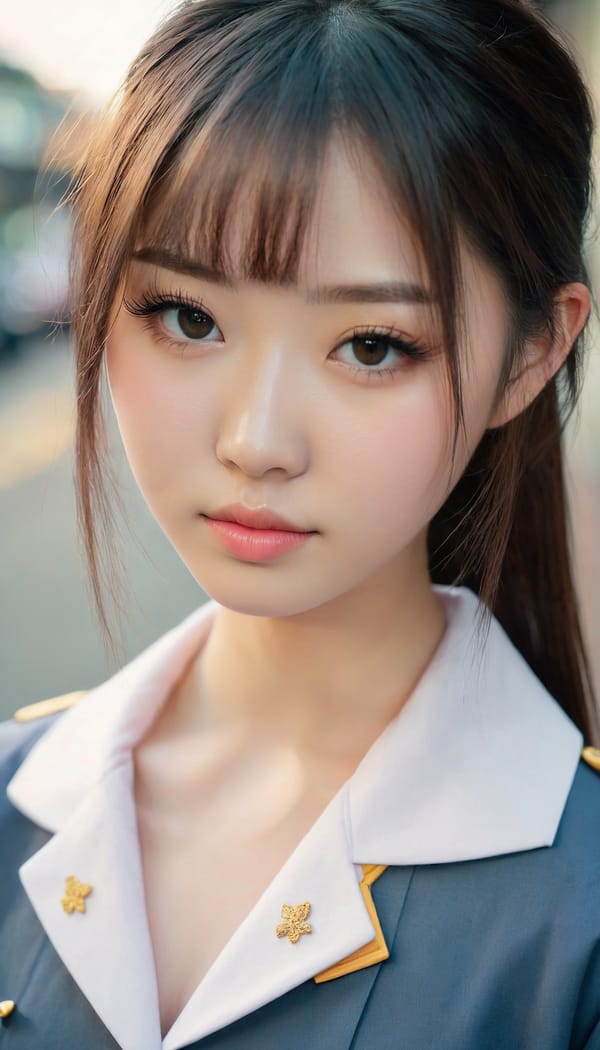 Tags: 21872187, SDXL
{"3": {"inputs": {"seed": 245912483329968, "steps": 32, "cfg": 7.35, "sampler_name": "dpmpp_2m", "scheduler": "karras", "denoise": 1.0, "model": ["27", 0], "positive": ["6", 0], "negative": ["7", 0], "latent_image": ["5", 0]}, "class_type": "KSampler"}, "4": {"inputs": {"ckpt_name": "juggernautxl.safetensors"}, "class_type": "CheckpointLoaderSimple"}, "5": {"inputs": {"width": 768, "height": 1344, "batch_size": 1}, "class_type": "EmptyLatentImage"}, "6": {"inputs": {"text": "19 year old girl, (irish:0.97), (chinese:1.01), (double eyelids:1.03), (cute:1.11), (beautiful eyes:1.03), (idol:1.01), (seductive facial expression:0.97), (blush:1.02), (detailed face:1.03), (sexy lips:1.02), (eyelashes:1.11), (temptress:0.98), (pale skin:0.97), (slim:1.01), (in a seductive pose:1.10), (large perky breasts:0.98), (cleavage:1.08), (thigh gap:1.03), (school uniform:1.06), choker, busy street, (RAW:1.04), (portra:1.00), (detailed skin:1.00), (soft lighting:1.03), (natural looking skin:1.08), (film:1.03), (skin fuzz:1.01), (textured skin:1.09), (candid cinema:1.03)", "clip": ["27", 1]}, "class_type": "CLIPTextEncode"}, "7": {"inputs": {"text": "(bad hands:1.07), (twisted:1.06), (worst quality:1.14), (open mouth:1.12), (distorted:1.08), (low resolution:1.13), (watermark:1.07)", "clip": ["27", 1]}, "class_type": "CLIPTextEncode"}, "8": {"inputs": {"samples": ["3", 0], "vae": ["4", 2]}, "class_type": "VAEDecode"}, "25": {"inputs": {"lora_name": "nudify_xl.safetensors", "strength_model": 0.03, "strength_clip": 0.1, "model": ["4", 0], "clip": ["4", 1]}, "class_type": "LoraLoader"}, "26": {"inputs": {"lora_name": "shirtlift_SDXL_v2.safetensors", "strength_model": 0.01, "strength_clip": 0.07, "model": ["25", 0], "clip": ["25", 1]}, "class_type": "LoraLoader"}, "27": {"inputs": {"lora_name": "PerfectEyesXL.safetensors", "strength_model": 0.16, "strength_clip": 0.08, "model": ["26", 0], "clip": ["26", 1]}, "class_type": "LoraLoader"}, "30": {"inputs": {"model_name": "4x_NMKD-Superscale-SP_178000_G.pth"}, "class_type": "UpscaleModelLoader"}, "31": {"inputs": {"upscale_model": ["30", 0], "image": ["8", 0]}, "class_type": "ImageUpscaleWithModel"}, "32": {"inputs": {"upscale_method": "lanczos", "scale_by": 0.5, "image": ["31", 0]}, "class_type": "ImageScaleBy"}, "33": {"inputs": {"pixels": ["32", 0], "vae": ["4", 2]}, "class_type": "VAEEncode"}, "34": {"inputs": {"seed": 245912483329968, "steps": 32, "cfg": 7.35, "sampler_name": "dpmpp_2m", "scheduler": "karras", "denoise": 0.3, "model": ["27", 0], "positive": ["6", 0], "negative": ["7", 0], "latent_image": ["33", 0]}, "class_type": "KSampler"}, "36": {"inputs": {"samples": ["34", 0], "vae": ["4", 2]}, "class_type": "VAEDecode"}, "39": {"inputs": {"filename_prefix": "comfyapi-1713996435643", "images": ["36", 0]}, "class_type": "SaveImage"}}