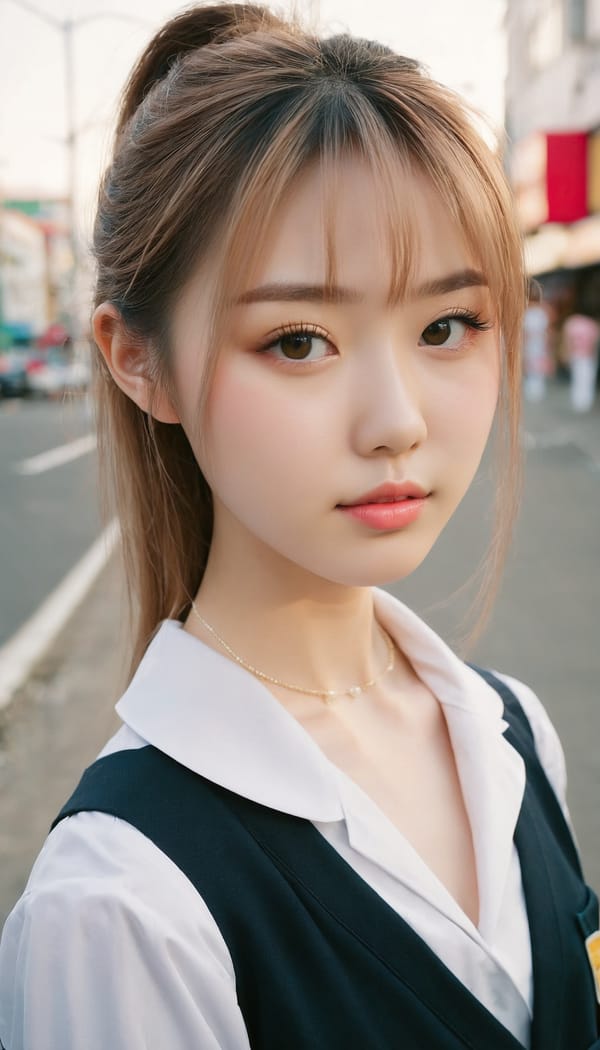 Tags: 21872187, SDXL
{"3": {"inputs": {"seed": 830420765580729, "steps": 64, "cfg": 5.7, "sampler_name": "dpmpp_2m", "scheduler": "karras", "denoise": 1.0, "model": ["27", 0], "positive": ["6", 0], "negative": ["7", 0], "latent_image": ["5", 0]}, "class_type": "KSampler"}, "4": {"inputs": {"ckpt_name": "juggernautxl.safetensors"}, "class_type": "CheckpointLoaderSimple"}, "5": {"inputs": {"width": 768, "height": 1344, "batch_size": 1}, "class_type": "EmptyLatentImage"}, "6": {"inputs": {"text": "18 year old girl, (japanese:0.97), (ukrainian:1.00), (double eyelids:1.09), (pale skin:1.02), (seductive pose:0.96), (sexy lips:1.11), (blush:1.13), (temptress:1.10), (idol:0.99), (slim:1.01), (detailed face:1.12), (cute:1.13), (beautiful eyes:1.13), (seductive facial expression:1.13), (eyelashes:1.03), (on all fours:0.97), (spreading ass cheeks:1.07), (from behind:1.00), (backboob:1.05), (school uniform:1.11), choker, busy street, (film:1.03), (skin fuzz:1.03), (portra:1.09), (candid cinema:1.04), (RAW:1.01), (detailed skin:1.08), (textured skin:1.01), (natural looking skin:1.08), (soft lighting:1.08)", "clip": ["27", 1]}, "class_type": "CLIPTextEncode"}, "7": {"inputs": {"text": "(distorted:1.14), (open mouth:1.06), (watermark:1.06), (bad hands:1.14), (twisted:1.12), (low resolution:1.14), (worst quality:1.13)", "clip": ["27", 1]}, "class_type": "CLIPTextEncode"}, "8": {"inputs": {"samples": ["3", 0], "vae": ["4", 2]}, "class_type": "VAEDecode"}, "25": {"inputs": {"lora_name": "nudify_xl.safetensors", "strength_model": 0.16, "strength_clip": 0.01, "model": ["4", 0], "clip": ["4", 1]}, "class_type": "LoraLoader"}, "26": {"inputs": {"lora_name": "shirtlift_SDXL_v2.safetensors", "strength_model": 0.13, "strength_clip": 0.09, "model": ["25", 0], "clip": ["25", 1]}, "class_type": "LoraLoader"}, "27": {"inputs": {"lora_name": "PerfectEyesXL.safetensors", "strength_model": 0.08, "strength_clip": 0.07, "model": ["26", 0], "clip": ["26", 1]}, "class_type": "LoraLoader"}, "30": {"inputs": {"model_name": "4x_NMKD-Superscale-SP_178000_G.pth"}, "class_type": "UpscaleModelLoader"}, "31": {"inputs": {"upscale_model": ["30", 0], "image": ["8", 0]}, "class_type": "ImageUpscaleWithModel"}, "32": {"inputs": {"upscale_method": "lanczos", "scale_by": 0.5, "image": ["31", 0]}, "class_type": "ImageScaleBy"}, "33": {"inputs": {"pixels": ["32", 0], "vae": ["4", 2]}, "class_type": "VAEEncode"}, "34": {"inputs": {"seed": 830420765580729, "steps": 64, "cfg": 5.7, "sampler_name": "dpmpp_2m", "scheduler": "karras", "denoise": 0.3, "model": ["27", 0], "positive": ["6", 0], "negative": ["7", 0], "latent_image": ["33", 0]}, "class_type": "KSampler"}, "36": {"inputs": {"samples": ["34", 0], "vae": ["4", 2]}, "class_type": "VAEDecode"}, "39": {"inputs": {"filename_prefix": "comfyapi-1714864882678", "images": ["36", 0]}, "class_type": "SaveImage"}}