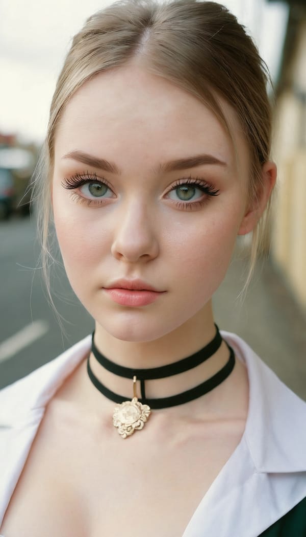 Tags: 21872187, SDXL
{"3": {"inputs": {"seed": 546679367979746, "steps": 64, "cfg": 6.23, "sampler_name": "dpmpp_2m", "scheduler": "karras", "denoise": 1.0, "model": ["27", 0], "positive": ["6", 0], "negative": ["7", 0], "latent_image": ["5", 0]}, "class_type": "KSampler"}, "4": {"inputs": {"ckpt_name": "juggernautxl.safetensors"}, "class_type": "CheckpointLoaderSimple"}, "5": {"inputs": {"width": 768, "height": 1344, "batch_size": 1}, "class_type": "EmptyLatentImage"}, "6": {"inputs": {"text": "25 year old girl, (irish:0.97), (ukrainian:0.99), (idol:0.96), (detailed face:1.04), (eyelashes:1.06), (slim:0.99), (pale skin:1.07), (beautiful eyes:1.06), (blush:1.12), (cute:1.06), (temptress:0.98), (seductive pose:0.96), (seductive facial expression:1.10), (sexy lips:0.96), (in a seductive pose:0.98), (large perky breasts:1.01), (cleavage:1.04), (thigh gap:1.14), (school uniform:1.04), choker, busy street, (skin fuzz:1.08), (soft lighting:1.01), (portra:1.08), (natural looking skin:1.08), (textured skin:1.00), (film:1.06), (RAW:1.06), (detailed skin:1.02), (candid cinema:1.03)", "clip": ["27", 1]}, "class_type": "CLIPTextEncode"}, "7": {"inputs": {"text": "(twisted:1.08), (low resolution:1.07), (distorted:1.09), (bad hands:1.10), (watermark:1.10), (open mouth:1.12), (worst quality:1.05)", "clip": ["27", 1]}, "class_type": "CLIPTextEncode"}, "8": {"inputs": {"samples": ["3", 0], "vae": ["4", 2]}, "class_type": "VAEDecode"}, "25": {"inputs": {"lora_name": "nudify_xl.safetensors", "strength_model": 0.31, "strength_clip": 0.37, "model": ["4", 0], "clip": ["4", 1]}, "class_type": "LoraLoader"}, "26": {"inputs": {"lora_name": "shirtlift_SDXL_v2.safetensors", "strength_model": 0.02, "strength_clip": 0.19, "model": ["25", 0], "clip": ["25", 1]}, "class_type": "LoraLoader"}, "27": {"inputs": {"lora_name": "PerfectEyesXL.safetensors", "strength_model": 0.1, "strength_clip": 0.17, "model": ["26", 0], "clip": ["26", 1]}, "class_type": "LoraLoader"}, "30": {"inputs": {"model_name": "4x_NMKD-Superscale-SP_178000_G.pth"}, "class_type": "UpscaleModelLoader"}, "31": {"inputs": {"upscale_model": ["30", 0], "image": ["8", 0]}, "class_type": "ImageUpscaleWithModel"}, "32": {"inputs": {"upscale_method": "lanczos", "scale_by": 0.5, "image": ["31", 0]}, "class_type": "ImageScaleBy"}, "33": {"inputs": {"pixels": ["32", 0], "vae": ["4", 2]}, "class_type": "VAEEncode"}, "34": {"inputs": {"seed": 546679367979746, "steps": 64, "cfg": 6.23, "sampler_name": "dpmpp_2m", "scheduler": "karras", "denoise": 0.3, "model": ["27", 0], "positive": ["6", 0], "negative": ["7", 0], "latent_image": ["33", 0]}, "class_type": "KSampler"}, "36": {"inputs": {"samples": ["34", 0], "vae": ["4", 2]}, "class_type": "VAEDecode"}, "39": {"inputs": {"filename_prefix": "comfyapi-1732132878700", "images": ["36", 0]}, "class_type": "SaveImage"}}