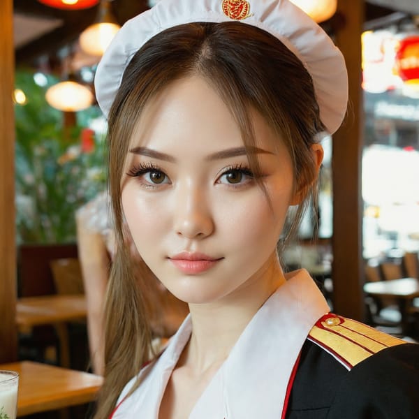 Tags: 21872187, SDXL
{"3": {"inputs": {"seed": 232996124500946, "steps": 64, "cfg": 6.0, "sampler_name": "dpmpp_2m", "scheduler": "karras", "denoise": 1.0, "model": ["27", 0], "positive": ["6", 0], "negative": ["7", 0], "latent_image": ["5", 0]}, "class_type": "KSampler"}, "4": {"inputs": {"ckpt_name": "juggernautxl.safetensors"}, "class_type": "CheckpointLoaderSimple"}, "5": {"inputs": {"width": 1024, "height": 1024, "batch_size": 1}, "class_type": "EmptyLatentImage"}, "6": {"inputs": {"text": "26 year old girl, (russian:1.07), (japanese:1.10), (ukrainian:0.99), (cute:1.06), (seductive facial expression:1.06), (sexy lips:1.10), (idol:1.08), (slim:1.14), (eyelashes:0.97), (beautiful eyes:1.14), (temptress:0.97), (pale skin:1.10), (detailed face:1.02), (blush:1.00), (double eyelids:1.12), (seductive pose:0.99), (in a seductive pose:1.09), (large perky breasts:1.10), (cleavage:1.05), (thigh gap:0.95), (a waitress in uniform:1.09) working at a restaurant, (soft lighting:1.00), (film:1.03), (natural looking skin:1.02), (textured skin:1.00), (RAW:1.05), (candid cinema:1.06), (skin fuzz:1.02), (detailed skin:1.03), (portra:1.09)", "clip": ["27", 1]}, "class_type": "CLIPTextEncode"}, "7": {"inputs": {"text": "(twisted:1.12), (low resolution:1.10), (open mouth:1.12), (distorted:1.13), (watermark:1.13), (bad hands:1.10), (worst quality:1.13)", "clip": ["27", 1]}, "class_type": "CLIPTextEncode"}, "8": {"inputs": {"samples": ["3", 0], "vae": ["4", 2]}, "class_type": "VAEDecode"}, "25": {"inputs": {"lora_name": "nudify_xl.safetensors", "strength_model": 0.34, "strength_clip": 0.24, "model": ["4", 0], "clip": ["4", 1]}, "class_type": "LoraLoader"}, "26": {"inputs": {"lora_name": "shirtlift_SDXL_v2.safetensors", "strength_model": 0.05, "strength_clip": 0.0, "model": ["25", 0], "clip": ["25", 1]}, "class_type": "LoraLoader"}, "27": {"inputs": {"lora_name": "PerfectEyesXL.safetensors", "strength_model": 0.1, "strength_clip": 0.19, "model": ["26", 0], "clip": ["26", 1]}, "class_type": "LoraLoader"}, "30": {"inputs": {"model_name": "4x_NMKD-Superscale-SP_178000_G.pth"}, "class_type": "UpscaleModelLoader"}, "31": {"inputs": {"upscale_model": ["30", 0], "image": ["8", 0]}, "class_type": "ImageUpscaleWithModel"}, "32": {"inputs": {"upscale_method": "lanczos", "scale_by": 0.5, "image": ["31", 0]}, "class_type": "ImageScaleBy"}, "33": {"inputs": {"pixels": ["32", 0], "vae": ["4", 2]}, "class_type": "VAEEncode"}, "34": {"inputs": {"seed": 232996124500946, "steps": 64, "cfg": 6.0, "sampler_name": "dpmpp_2m", "scheduler": "karras", "denoise": 0.3, "model": ["27", 0], "positive": ["6", 0], "negative": ["7", 0], "latent_image": ["33", 0]}, "class_type": "KSampler"}, "36": {"inputs": {"samples": ["34", 0], "vae": ["4", 2]}, "class_type": "VAEDecode"}, "39": {"inputs": {"filename_prefix": "comfyapi-1727050123983", "images": ["36", 0]}, "class_type": "SaveImage"}}