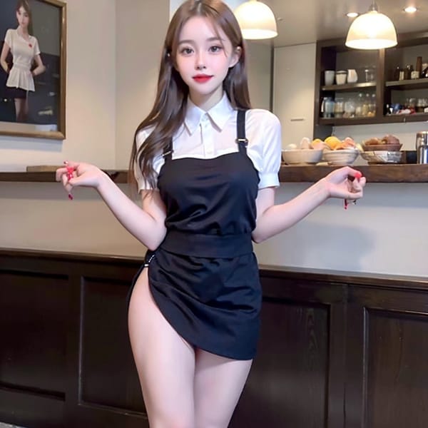 Tags: 21872187
<lora:koreanDollLikeness:0.50>, <lora:taiwanDollLikeness_v20:0.55>, (ukrainian:1.06), (waitress wearing uniform:1.16), restaurant, <lora:skirtlift-v4:0.84 <lora:Addams:0.31>, extremely detailed face, cute, (photorealistic:1.18), sexy lips, eyelashes, pale skin, perky breasts, full body portrait, 4K, RAW, sharp, (thigh gap:1.19), 1girl, solo, (dramatic:0.97)
Negative prompt: drawings, sketches, anime, fat, (worst quality:2.18)
Steps: 32, Sampler: DPM++ 2M Karras, CFG scale: 6.89, Seed: 3676771043, Size: 512x512, Model hash: fc2511737a, Model: chilloutmix_NiPrunedFp32Fix, Seed resize from: -1x-1, Denoising strength: 0.35, Version: v1.2.1, Hires upscale: 2.0, Hires steps: 16, Hires upscaler: ESRGAN_4x