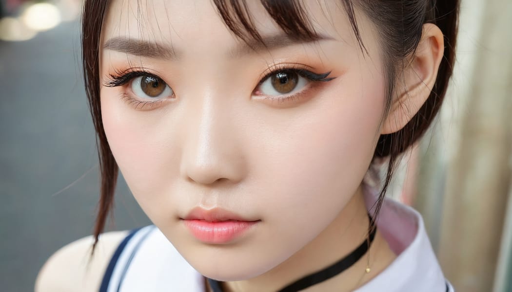 Tags: 21872187, SDXL
{"3": {"inputs": {"seed": 636128942007418, "steps": 32, "cfg": 5.92, "sampler_name": "dpmpp_2m", "scheduler": "karras", "denoise": 1.0, "model": ["27", 0], "positive": ["6", 0], "negative": ["7", 0], "latent_image": ["5", 0]}, "class_type": "KSampler"}, "4": {"inputs": {"ckpt_name": "juggernautxl.safetensors"}, "class_type": "CheckpointLoaderSimple"}, "5": {"inputs": {"width": 1344, "height": 768, "batch_size": 1}, "class_type": "EmptyLatentImage"}, "6": {"inputs": {"text": "25 year old girl, (chinese:1.13), (temptress:0.96), (detailed face:0.99), (pale skin:0.98), (blush:1.13), (seductive facial expression:1.00), (slim:1.02), (idol:1.11), (sexy lips:0.99), (cute:1.10), (beautiful eyes:1.10), (seductive pose:1.13), (double eyelids:0.96), (eyelashes:1.01), (in a seductive pose:1.01), (large perky breasts:1.14), (cleavage:1.14), (thigh gap:1.08), (school uniform:1.08), choker, busy street, (portra:1.05), (detailed skin:1.04), (soft lighting:1.02), (skin fuzz:1.05), (film:1.09), (RAW:1.06), (candid cinema:1.05), (textured skin:1.07), (natural looking skin:1.05)", "clip": ["27", 1]}, "class_type": "CLIPTextEncode"}, "7": {"inputs": {"text": "(twisted:1.08), (low resolution:1.14), (worst quality:1.13), (open mouth:1.13), (distorted:1.12), (watermark:1.11), (bad hands:1.06)", "clip": ["27", 1]}, "class_type": "CLIPTextEncode"}, "8": {"inputs": {"samples": ["3", 0], "vae": ["4", 2]}, "class_type": "VAEDecode"}, "25": {"inputs": {"lora_name": "nudify_xl.safetensors", "strength_model": 0.09, "strength_clip": 0.15, "model": ["4", 0], "clip": ["4", 1]}, "class_type": "LoraLoader"}, "26": {"inputs": {"lora_name": "shirtlift_SDXL_v2.safetensors", "strength_model": 0.17, "strength_clip": 0.11, "model": ["25", 0], "clip": ["25", 1]}, "class_type": "LoraLoader"}, "27": {"inputs": {"lora_name": "PerfectEyesXL.safetensors", "strength_model": 0.12, "strength_clip": 0.05, "model": ["26", 0], "clip": ["26", 1]}, "class_type": "LoraLoader"}, "30": {"inputs": {"model_name": "4x_NMKD-Superscale-SP_178000_G.pth"}, "class_type": "UpscaleModelLoader"}, "31": {"inputs": {"upscale_model": ["30", 0], "image": ["8", 0]}, "class_type": "ImageUpscaleWithModel"}, "32": {"inputs": {"upscale_method": "lanczos", "scale_by": 0.5, "image": ["31", 0]}, "class_type": "ImageScaleBy"}, "33": {"inputs": {"pixels": ["32", 0], "vae": ["4", 2]}, "class_type": "VAEEncode"}, "34": {"inputs": {"seed": 636128942007418, "steps": 32, "cfg": 5.92, "sampler_name": "dpmpp_2m", "scheduler": "karras", "denoise": 0.3, "model": ["27", 0], "positive": ["6", 0], "negative": ["7", 0], "latent_image": ["33", 0]}, "class_type": "KSampler"}, "36": {"inputs": {"samples": ["34", 0], "vae": ["4", 2]}, "class_type": "VAEDecode"}, "39": {"inputs": {"filename_prefix": "comfyapi-1713457494799", "images": ["36", 0]}, "class_type": "SaveImage"}}