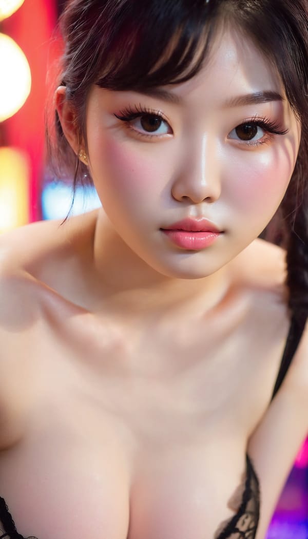 Tags: 21872187, SDXL
{"3": {"inputs": {"seed": 200879406450063, "steps": 64, "cfg": 7.21, "sampler_name": "dpmpp_2m", "scheduler": "karras", "denoise": 1.0, "model": ["27", 0], "positive": ["6", 0], "negative": ["7", 0], "latent_image": ["5", 0]}, "class_type": "KSampler"}, "4": {"inputs": {"ckpt_name": "juggernautxl.safetensors"}, "class_type": "CheckpointLoaderSimple"}, "5": {"inputs": {"width": 768, "height": 1344, "batch_size": 1}, "class_type": "EmptyLatentImage"}, "6": {"inputs": {"text": "18 year old girl, (korean:1.07), (pale skin:1.13), (seductive facial expression:1.06), (detailed face:1.11), (eyelashes:1.14), (slim:1.01), (double eyelids:0.97), (sexy lips:1.00), (blush:1.13), (cute:1.04), (seductive pose:1.03), (beautiful eyes:0.95), (temptress:1.03), (on all fours:0.96), (spreading ass cheeks:1.05), (from behind:1.14), (backboob:1.06), (a pole dancer:1.01) at a night club, (skin fuzz:1.02), (soft lighting:1.04), (RAW:1.05), (detailed skin:1.07), (film:1.04), (natural looking skin:1.06), (portra:1.08), (candid cinema:1.09), (textured skin:1.05)", "clip": ["27", 1]}, "class_type": "CLIPTextEncode"}, "7": {"inputs": {"text": "(bad hands:1.08), (distorted:1.13), (twisted:1.06), (watermark:1.08), (open mouth:1.06), (worst quality:1.08), (low resolution:1.11)", "clip": ["27", 1]}, "class_type": "CLIPTextEncode"}, "8": {"inputs": {"samples": ["3", 0], "vae": ["4", 2]}, "class_type": "VAEDecode"}, "25": {"inputs": {"lora_name": "nudify_xl.safetensors", "strength_model": 0.06, "strength_clip": 0.1, "model": ["4", 0], "clip": ["4", 1]}, "class_type": "LoraLoader"}, "26": {"inputs": {"lora_name": "shirtlift_SDXL_v2.safetensors", "strength_model": 0.06, "strength_clip": 0.19, "model": ["25", 0], "clip": ["25", 1]}, "class_type": "LoraLoader"}, "27": {"inputs": {"lora_name": "PerfectEyesXL.safetensors", "strength_model": 0.12, "strength_clip": 0.08, "model": ["26", 0], "clip": ["26", 1]}, "class_type": "LoraLoader"}, "30": {"inputs": {"model_name": "4x_NMKD-Superscale-SP_178000_G.pth"}, "class_type": "UpscaleModelLoader"}, "31": {"inputs": {"upscale_model": ["30", 0], "image": ["8", 0]}, "class_type": "ImageUpscaleWithModel"}, "32": {"inputs": {"upscale_method": "lanczos", "scale_by": 0.5, "image": ["31", 0]}, "class_type": "ImageScaleBy"}, "33": {"inputs": {"pixels": ["32", 0], "vae": ["4", 2]}, "class_type": "VAEEncode"}, "34": {"inputs": {"seed": 200879406450063, "steps": 64, "cfg": 7.21, "sampler_name": "dpmpp_2m", "scheduler": "karras", "denoise": 0.3, "model": ["27", 0], "positive": ["6", 0], "negative": ["7", 0], "latent_image": ["33", 0]}, "class_type": "KSampler"}, "36": {"inputs": {"samples": ["34", 0], "vae": ["4", 2]}, "class_type": "VAEDecode"}, "39": {"inputs": {"filename_prefix": "comfyapi-1728133847378", "images": ["36", 0]}, "class_type": "SaveImage"}}