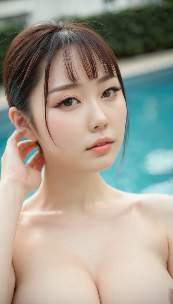 Tags: 21872187, SDXL
{"3": {"inputs": {"seed": 130699065366294, "steps": 32, "cfg": 6.34, "sampler_name": "dpmpp_2m", "scheduler": "karras", "denoise": 1.0, "model": ["27", 0], "positive": ["6", 0], "negative": ["7", 0], "latent_image": ["5", 0]}, "class_type": "KSampler"}, "4": {"inputs": {"ckpt_name": "juggernautxl.safetensors"}, "class_type": "CheckpointLoaderSimple"}, "5": {"inputs": {"width": 768, "height": 1344, "batch_size": 1}, "class_type": "EmptyLatentImage"}, "6": {"inputs": {"text": "28 year old girl, (japanese:0.96), (russian:1.13), (cute:0.99), (seductive facial expression:1.08), (seductive pose:1.02), (temptress:1.00), (slim:1.07), (blush:1.11), (beautiful eyes:1.05), (detailed face:1.00), (idol:1.03), (double eyelids:1.11), (sexy lips:1.14), (eyelashes:1.05), (pale skin:1.14), (in a seductive pose:1.11), (large perky breasts:1.02), (cleavage:0.96), (thigh gap:1.03), (in a swimsuit:1.00) at a pool, (soft lighting:1.00), (skin fuzz:1.01), (natural looking skin:1.03), (textured skin:1.00), (candid cinema:1.06), (detailed skin:1.08), (portra:1.00), (RAW:1.01), (film:1.00)", "clip": ["27", 1]}, "class_type": "CLIPTextEncode"}, "7": {"inputs": {"text": "(twisted:1.11), (open mouth:1.11), (watermark:1.13), (bad hands:1.05), (low resolution:1.12), (worst quality:1.09), (distorted:1.05)", "clip": ["27", 1]}, "class_type": "CLIPTextEncode"}, "8": {"inputs": {"samples": ["3", 0], "vae": ["4", 2]}, "class_type": "VAEDecode"}, "25": {"inputs": {"lora_name": "nudify_xl.safetensors", "strength_model": 0.12, "strength_clip": 0.13, "model": ["4", 0], "clip": ["4", 1]}, "class_type": "LoraLoader"}, "26": {"inputs": {"lora_name": "shirtlift_SDXL_v2.safetensors", "strength_model": 0.05, "strength_clip": 0.11, "model": ["25", 0], "clip": ["25", 1]}, "class_type": "LoraLoader"}, "27": {"inputs": {"lora_name": "PerfectEyesXL.safetensors", "strength_model": 0.19, "strength_clip": 0.16, "model": ["26", 0], "clip": ["26", 1]}, "class_type": "LoraLoader"}, "30": {"inputs": {"model_name": "4x_NMKD-Superscale-SP_178000_G.pth"}, "class_type": "UpscaleModelLoader"}, "31": {"inputs": {"upscale_model": ["30", 0], "image": ["8", 0]}, "class_type": "ImageUpscaleWithModel"}, "32": {"inputs": {"upscale_method": "lanczos", "scale_by": 0.5, "image": ["31", 0]}, "class_type": "ImageScaleBy"}, "33": {"inputs": {"pixels": ["32", 0], "vae": ["4", 2]}, "class_type": "VAEEncode"}, "34": {"inputs": {"seed": 130699065366294, "steps": 32, "cfg": 6.34, "sampler_name": "dpmpp_2m", "scheduler": "karras", "denoise": 0.3, "model": ["27", 0], "positive": ["6", 0], "negative": ["7", 0], "latent_image": ["33", 0]}, "class_type": "KSampler"}, "36": {"inputs": {"samples": ["34", 0], "vae": ["4", 2]}, "class_type": "VAEDecode"}, "39": {"inputs": {"filename_prefix": "comfyapi-1733718363767", "images": ["36", 0]}, "class_type": "SaveImage"}}