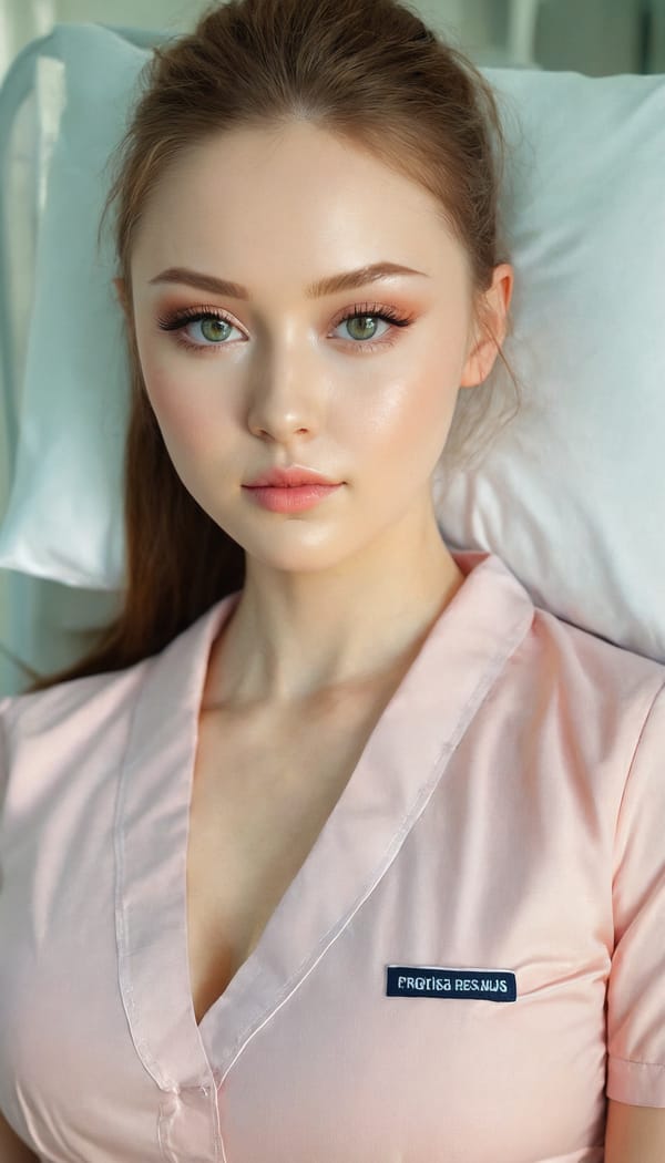 Tags: 21872187, SDXL
{"3": {"inputs": {"seed": 927738114600882, "steps": 32, "cfg": 5.31, "sampler_name": "dpmpp_2m", "scheduler": "karras", "denoise": 1.0, "model": ["27", 0], "positive": ["6", 0], "negative": ["7", 0], "latent_image": ["5", 0]}, "class_type": "KSampler"}, "4": {"inputs": {"ckpt_name": "juggernautxl.safetensors"}, "class_type": "CheckpointLoaderSimple"}, "5": {"inputs": {"width": 768, "height": 1344, "batch_size": 1}, "class_type": "EmptyLatentImage"}, "6": {"inputs": {"text": "24 year old girl, (irish:1.10), (ukrainian:1.01), (blush:1.01), (cute:1.12), (seductive facial expression:0.99), (beautiful eyes:0.95), (double eyelids:1.10), (seductive pose:1.14), (sexy lips:0.98), (eyelashes:1.11), (slim:1.01), (idol:1.03), (detailed face:1.14), (temptress:0.95), (pale skin:0.97), (in a seductive pose:1.10), (large perky breasts:1.08), (cleavage:1.12), (thigh gap:1.10), (nurse in uniform:1.12) working in a hospital ward, (film:1.09), (detailed skin:1.01), (portra:1.03), (textured skin:1.07), (soft lighting:1.07), (RAW:1.07), (skin fuzz:1.03), (natural looking skin:1.09), (candid cinema:1.06)", "clip": ["27", 1]}, "class_type": "CLIPTextEncode"}, "7": {"inputs": {"text": "(low resolution:1.06), (twisted:1.11), (watermark:1.05), (open mouth:1.05), (worst quality:1.11), (bad hands:1.09), (distorted:1.14)", "clip": ["27", 1]}, "class_type": "CLIPTextEncode"}, "8": {"inputs": {"samples": ["3", 0], "vae": ["4", 2]}, "class_type": "VAEDecode"}, "25": {"inputs": {"lora_name": "nudify_xl.safetensors", "strength_model": 0.14, "strength_clip": 0.01, "model": ["4", 0], "clip": ["4", 1]}, "class_type": "LoraLoader"}, "26": {"inputs": {"lora_name": "shirtlift_SDXL_v2.safetensors", "strength_model": 0.03, "strength_clip": 0.18, "model": ["25", 0], "clip": ["25", 1]}, "class_type": "LoraLoader"}, "27": {"inputs": {"lora_name": "PerfectEyesXL.safetensors", "strength_model": 0.13, "strength_clip": 0.04, "model": ["26", 0], "clip": ["26", 1]}, "class_type": "LoraLoader"}, "30": {"inputs": {"model_name": "4x_NMKD-Superscale-SP_178000_G.pth"}, "class_type": "UpscaleModelLoader"}, "31": {"inputs": {"upscale_model": ["30", 0], "image": ["8", 0]}, "class_type": "ImageUpscaleWithModel"}, "32": {"inputs": {"upscale_method": "lanczos", "scale_by": 0.5, "image": ["31", 0]}, "class_type": "ImageScaleBy"}, "33": {"inputs": {"pixels": ["32", 0], "vae": ["4", 2]}, "class_type": "VAEEncode"}, "34": {"inputs": {"seed": 927738114600882, "steps": 32, "cfg": 5.31, "sampler_name": "dpmpp_2m", "scheduler": "karras", "denoise": 0.3, "model": ["27", 0], "positive": ["6", 0], "negative": ["7", 0], "latent_image": ["33", 0]}, "class_type": "KSampler"}, "36": {"inputs": {"samples": ["34", 0], "vae": ["4", 2]}, "class_type": "VAEDecode"}, "39": {"inputs": {"filename_prefix": "comfyapi-1716584748321", "images": ["36", 0]}, "class_type": "SaveImage"}}