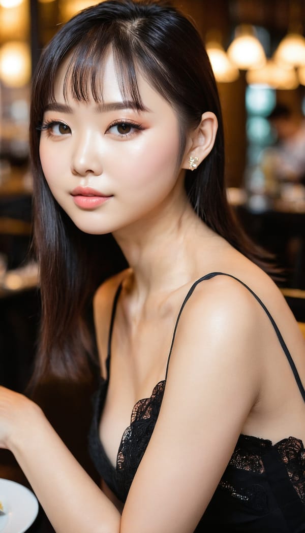 Tags: 21872187, SDXL
{"3": {"inputs": {"seed": 467020882955235, "steps": 32, "cfg": 7.95, "sampler_name": "dpmpp_2m", "scheduler": "karras", "denoise": 1.0, "model": ["27", 0], "positive": ["6", 0], "negative": ["7", 0], "latent_image": ["5", 0]}, "class_type": "KSampler"}, "4": {"inputs": {"ckpt_name": "juggernautxl.safetensors"}, "class_type": "CheckpointLoaderSimple"}, "5": {"inputs": {"width": 768, "height": 1344, "batch_size": 1}, "class_type": "EmptyLatentImage"}, "6": {"inputs": {"text": "23 year old girl, (ukrainian:1.01), (taiwanese:0.95), (idol:1.03), (cute:1.07), (temptress:1.00), (slim:1.05), (beautiful eyes:1.14), (detailed face:1.00), (double eyelids:1.01), (sexy lips:1.13), (seductive facial expression:1.06), (eyelashes:1.07), (blush:1.10), (seductive pose:1.08), (on all fours:0.95), (spreading ass cheeks:0.98), (from behind:0.95), (backboob:1.01), (wearing a little black dress:1.14) at a fine dining restaurant, (natural looking skin:1.03), (textured skin:1.00), (film:1.07), (portra:1.01), (detailed skin:1.05), (RAW:1.07), (skin fuzz:1.02), (candid cinema:1.08), (soft lighting:1.07)", "clip": ["27", 1]}, "class_type": "CLIPTextEncode"}, "7": {"inputs": {"text": "(distorted:1.11), (low resolution:1.12), (twisted:1.06), (worst quality:1.09), (watermark:1.13), (open mouth:1.14), (bad hands:1.06)", "clip": ["27", 1]}, "class_type": "CLIPTextEncode"}, "8": {"inputs": {"samples": ["3", 0], "vae": ["4", 2]}, "class_type": "VAEDecode"}, "25": {"inputs": {"lora_name": "nudify_xl.safetensors", "strength_model": 0.33, "strength_clip": 0.2, "model": ["4", 0], "clip": ["4", 1]}, "class_type": "LoraLoader"}, "26": {"inputs": {"lora_name": "shirtlift_SDXL_v2.safetensors", "strength_model": 0.02, "strength_clip": 0.04, "model": ["25", 0], "clip": ["25", 1]}, "class_type": "LoraLoader"}, "27": {"inputs": {"lora_name": "PerfectEyesXL.safetensors", "strength_model": 0.05, "strength_clip": 0.13, "model": ["26", 0], "clip": ["26", 1]}, "class_type": "LoraLoader"}, "30": {"inputs": {"model_name": "4x_NMKD-Superscale-SP_178000_G.pth"}, "class_type": "UpscaleModelLoader"}, "31": {"inputs": {"upscale_model": ["30", 0], "image": ["8", 0]}, "class_type": "ImageUpscaleWithModel"}, "32": {"inputs": {"upscale_method": "lanczos", "scale_by": 0.5, "image": ["31", 0]}, "class_type": "ImageScaleBy"}, "33": {"inputs": {"pixels": ["32", 0], "vae": ["4", 2]}, "class_type": "VAEEncode"}, "34": {"inputs": {"seed": 467020882955235, "steps": 32, "cfg": 7.95, "sampler_name": "dpmpp_2m", "scheduler": "karras", "denoise": 0.3, "model": ["27", 0], "positive": ["6", 0], "negative": ["7", 0], "latent_image": ["33", 0]}, "class_type": "KSampler"}, "36": {"inputs": {"samples": ["34", 0], "vae": ["4", 2]}, "class_type": "VAEDecode"}, "39": {"inputs": {"filename_prefix": "comfyapi-1714478449367", "images": ["36", 0]}, "class_type": "SaveImage"}}