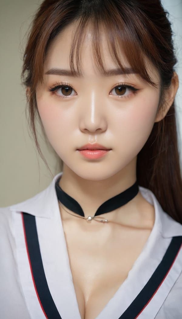 Tags: 21872187, SDXL
{"3": {"inputs": {"seed": 620730601750776, "steps": 64, "cfg": 5.31, "sampler_name": "dpmpp_2m", "scheduler": "karras", "denoise": 1.0, "model": ["27", 0], "positive": ["6", 0], "negative": ["7", 0], "latent_image": ["5", 0]}, "class_type": "KSampler"}, "4": {"inputs": {"ckpt_name": "juggernautxl.safetensors"}, "class_type": "CheckpointLoaderSimple"}, "5": {"inputs": {"width": 768, "height": 1344, "batch_size": 1}, "class_type": "EmptyLatentImage"}, "6": {"inputs": {"text": "27 year old girl, (korean:1.13), (japanese:0.96), (seductive pose:0.97), (temptress:0.99), (eyelashes:0.96), (sexy lips:1.02), (slim:1.12), (double eyelids:1.10), (detailed face:1.01), (idol:1.11), (beautiful eyes:1.03), (cute:1.08), (seductive facial expression:0.96), (pale skin:1.14), (in a seductive pose:1.13), (large perky breasts:0.95), (cleavage:1.12), (thigh gap:1.02), (school uniform:1.12), choker, busy street, (film:1.04), (portra:1.00), (detailed skin:1.05), (textured skin:1.05), (natural looking skin:1.08), (RAW:1.00), (candid cinema:1.03), (skin fuzz:1.02), (soft lighting:1.02)", "clip": ["27", 1]}, "class_type": "CLIPTextEncode"}, "7": {"inputs": {"text": "(open mouth:1.05), (low resolution:1.11), (bad hands:1.08), (twisted:1.09), (watermark:1.11), (distorted:1.10)", "clip": ["27", 1]}, "class_type": "CLIPTextEncode"}, "8": {"inputs": {"samples": ["3", 0], "vae": ["4", 2]}, "class_type": "VAEDecode"}, "25": {"inputs": {"lora_name": "nudify_xl.safetensors", "strength_model": 0.21, "strength_clip": 0.11, "model": ["4", 0], "clip": ["4", 1]}, "class_type": "LoraLoader"}, "26": {"inputs": {"lora_name": "shirtlift_SDXL_v2.safetensors", "strength_model": 0.11, "strength_clip": 0.0, "model": ["25", 0], "clip": ["25", 1]}, "class_type": "LoraLoader"}, "27": {"inputs": {"lora_name": "PerfectEyesXL.safetensors", "strength_model": 0.05, "strength_clip": 0.03, "model": ["26", 0], "clip": ["26", 1]}, "class_type": "LoraLoader"}, "30": {"inputs": {"model_name": "4x_NMKD-Superscale-SP_178000_G.pth"}, "class_type": "UpscaleModelLoader"}, "31": {"inputs": {"upscale_model": ["30", 0], "image": ["8", 0]}, "class_type": "ImageUpscaleWithModel"}, "32": {"inputs": {"upscale_method": "lanczos", "scale_by": 0.5, "image": ["31", 0]}, "class_type": "ImageScaleBy"}, "33": {"inputs": {"pixels": ["32", 0], "vae": ["4", 2]}, "class_type": "VAEEncode"}, "34": {"inputs": {"seed": 620730601750776, "steps": 64, "cfg": 5.31, "sampler_name": "dpmpp_2m", "scheduler": "karras", "denoise": 0.3, "model": ["27", 0], "positive": ["6", 0], "negative": ["7", 0], "latent_image": ["33", 0]}, "class_type": "KSampler"}, "36": {"inputs": {"samples": ["34", 0], "vae": ["4", 2]}, "class_type": "VAEDecode"}, "39": {"inputs": {"filename_prefix": "comfyapi-1725426870765", "images": ["36", 0]}, "class_type": "SaveImage"}}