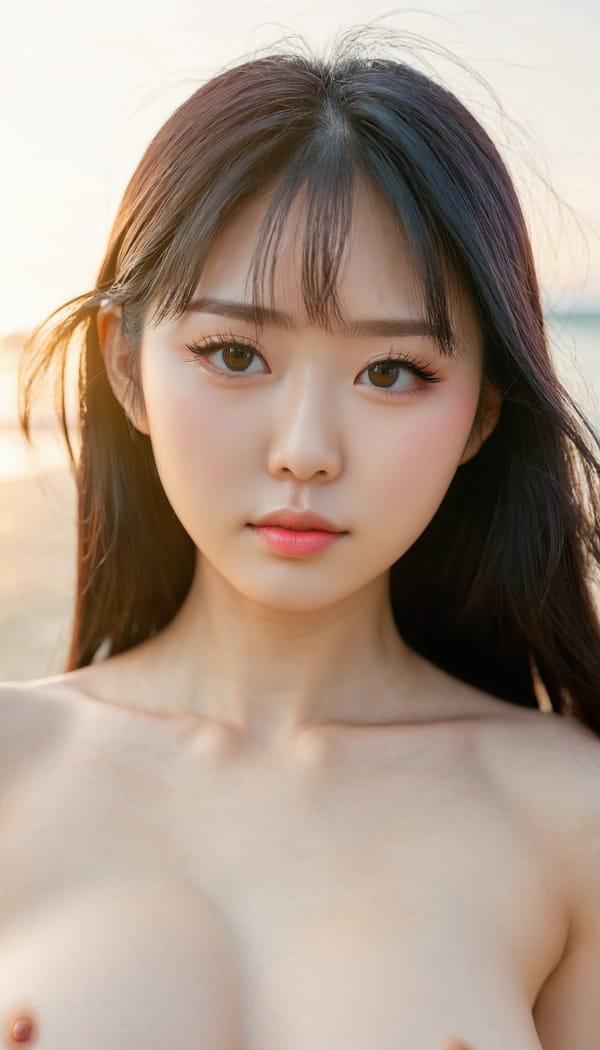 Tags: 21872187, SDXL
{"3": {"inputs": {"seed": 878722849705650, "steps": 64, "cfg": 6.86, "sampler_name": "dpmpp_2m", "scheduler": "karras", "denoise": 1.0, "model": ["27", 0], "positive": ["6", 0], "negative": ["7", 0], "latent_image": ["5", 0]}, "class_type": "KSampler"}, "4": {"inputs": {"ckpt_name": "juggernautxl.safetensors"}, "class_type": "CheckpointLoaderSimple"}, "5": {"inputs": {"width": 768, "height": 1344, "batch_size": 1}, "class_type": "EmptyLatentImage"}, "6": {"inputs": {"text": "19 year old girl, (japanese:1.12), (korean:1.14), (double eyelids:1.00), (slim:1.11), (eyelashes:1.07), (sexy lips:1.02), (pale skin:0.98), (cute:1.03), (seductive facial expression:1.00), (beautiful eyes:1.04), (temptress:1.10), (blush:1.07), (seductive pose:1.14), (idol:1.12), (detailed face:1.05), (in a seductive pose:1.09), (large perky breasts:0.98), (cleavage:1.09), (thigh gap:1.01), wearing (bikini:1.10) at a beach, (detailed skin:1.01), (RAW:1.02), (film:1.01), (textured skin:1.06), (skin fuzz:1.07), (portra:1.00), (soft lighting:1.09), (candid cinema:1.01), (natural looking skin:1.00)", "clip": ["27", 1]}, "class_type": "CLIPTextEncode"}, "7": {"inputs": {"text": "(watermark:1.05), (worst quality:1.06), (bad hands:1.07), (distorted:1.06), (open mouth:1.09), (twisted:1.11), (low resolution:1.08)", "clip": ["27", 1]}, "class_type": "CLIPTextEncode"}, "8": {"inputs": {"samples": ["3", 0], "vae": ["4", 2]}, "class_type": "VAEDecode"}, "25": {"inputs": {"lora_name": "nudify_xl.safetensors", "strength_model": 0.12, "strength_clip": 0.28, "model": ["4", 0], "clip": ["4", 1]}, "class_type": "LoraLoader"}, "26": {"inputs": {"lora_name": "shirtlift_SDXL_v2.safetensors", "strength_model": 0.07, "strength_clip": 0.12, "model": ["25", 0], "clip": ["25", 1]}, "class_type": "LoraLoader"}, "27": {"inputs": {"lora_name": "PerfectEyesXL.safetensors", "strength_model": 0.09, "strength_clip": 0.12, "model": ["26", 0], "clip": ["26", 1]}, "class_type": "LoraLoader"}, "30": {"inputs": {"model_name": "4x_NMKD-Superscale-SP_178000_G.pth"}, "class_type": "UpscaleModelLoader"}, "31": {"inputs": {"upscale_model": ["30", 0], "image": ["8", 0]}, "class_type": "ImageUpscaleWithModel"}, "32": {"inputs": {"upscale_method": "lanczos", "scale_by": 0.5, "image": ["31", 0]}, "class_type": "ImageScaleBy"}, "33": {"inputs": {"pixels": ["32", 0], "vae": ["4", 2]}, "class_type": "VAEEncode"}, "34": {"inputs": {"seed": 878722849705650, "steps": 64, "cfg": 6.86, "sampler_name": "dpmpp_2m", "scheduler": "karras", "denoise": 0.3, "model": ["27", 0], "positive": ["6", 0], "negative": ["7", 0], "latent_image": ["33", 0]}, "class_type": "KSampler"}, "36": {"inputs": {"samples": ["34", 0], "vae": ["4", 2]}, "class_type": "VAEDecode"}, "39": {"inputs": {"filename_prefix": "comfyapi-1726316214251", "images": ["36", 0]}, "class_type": "SaveImage"}}