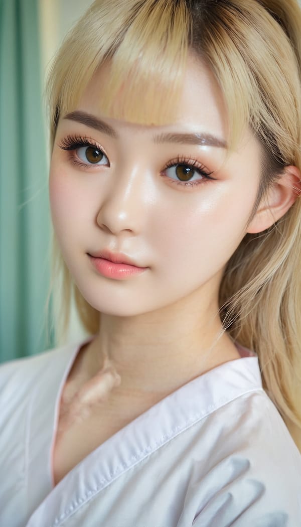 Tags: 21872187, SDXL
{"3": {"inputs": {"seed": 966553742533709, "steps": 32, "cfg": 7.79, "sampler_name": "dpmpp_2m", "scheduler": "karras", "denoise": 1.0, "model": ["27", 0], "positive": ["6", 0], "negative": ["7", 0], "latent_image": ["5", 0]}, "class_type": "KSampler"}, "4": {"inputs": {"ckpt_name": "juggernautxl.safetensors"}, "class_type": "CheckpointLoaderSimple"}, "5": {"inputs": {"width": 768, "height": 1344, "batch_size": 1}, "class_type": "EmptyLatentImage"}, "6": {"inputs": {"text": "18 year old girl, (irish:0.97), (japanese:0.98), (eyelashes:1.04), (detailed face:1.03), (blush:1.02), (seductive pose:1.09), (idol:1.04), (pale skin:0.98), (beautiful eyes:1.13), (sexy lips:0.99), (slim:1.10), (seductive facial expression:1.06), (temptress:1.04), (cute:1.09), (in a seductive pose:1.10), (large perky breasts:1.02), (cleavage:1.13), (thigh gap:0.96), (nurse in uniform:1.12) working in a hospital ward, (detailed skin:1.00), (portra:1.09), (skin fuzz:1.09), (natural looking skin:1.05), (textured skin:1.09), (soft lighting:1.03), (candid cinema:1.08), (film:1.08), (RAW:1.01)", "clip": ["27", 1]}, "class_type": "CLIPTextEncode"}, "7": {"inputs": {"text": "(distorted:1.11), (low resolution:1.08), (open mouth:1.08), (twisted:1.14), (worst quality:1.13), (watermark:1.07), (bad hands:1.14)", "clip": ["27", 1]}, "class_type": "CLIPTextEncode"}, "8": {"inputs": {"samples": ["3", 0], "vae": ["4", 2]}, "class_type": "VAEDecode"}, "25": {"inputs": {"lora_name": "nudify_xl.safetensors", "strength_model": 0.23, "strength_clip": 0.17, "model": ["4", 0], "clip": ["4", 1]}, "class_type": "LoraLoader"}, "26": {"inputs": {"lora_name": "shirtlift_SDXL_v2.safetensors", "strength_model": 0.15, "strength_clip": 0.0, "model": ["25", 0], "clip": ["25", 1]}, "class_type": "LoraLoader"}, "27": {"inputs": {"lora_name": "PerfectEyesXL.safetensors", "strength_model": 0.07, "strength_clip": 0.1, "model": ["26", 0], "clip": ["26", 1]}, "class_type": "LoraLoader"}, "30": {"inputs": {"model_name": "4x_NMKD-Superscale-SP_178000_G.pth"}, "class_type": "UpscaleModelLoader"}, "31": {"inputs": {"upscale_model": ["30", 0], "image": ["8", 0]}, "class_type": "ImageUpscaleWithModel"}, "32": {"inputs": {"upscale_method": "lanczos", "scale_by": 0.5, "image": ["31", 0]}, "class_type": "ImageScaleBy"}, "33": {"inputs": {"pixels": ["32", 0], "vae": ["4", 2]}, "class_type": "VAEEncode"}, "34": {"inputs": {"seed": 966553742533709, "steps": 32, "cfg": 7.79, "sampler_name": "dpmpp_2m", "scheduler": "karras", "denoise": 0.3, "model": ["27", 0], "positive": ["6", 0], "negative": ["7", 0], "latent_image": ["33", 0]}, "class_type": "KSampler"}, "36": {"inputs": {"samples": ["34", 0], "vae": ["4", 2]}, "class_type": "VAEDecode"}, "39": {"inputs": {"filename_prefix": "comfyapi-1733070046942", "images": ["36", 0]}, "class_type": "SaveImage"}}