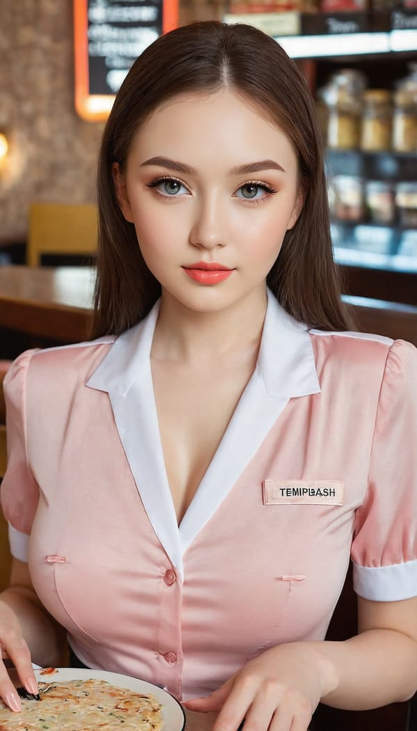 Tags: 21872187, SDXL
{"3": {"inputs": {"seed": 383156645683605, "steps": 64, "cfg": 5.44, "sampler_name": "dpmpp_2m", "scheduler": "karras", "denoise": 1.0, "model": ["27", 0], "positive": ["6", 0], "negative": ["7", 0], "latent_image": ["5", 0]}, "class_type": "KSampler"}, "4": {"inputs": {"ckpt_name": "juggernautXL_v8Rundiffusion.safetensors"}, "class_type": "CheckpointLoaderSimple"}, "5": {"inputs": {"width": 768, "height": 1344, "batch_size": 1}, "class_type": "EmptyLatentImage"}, "6": {"inputs": {"text": "21 year old girl, (ukrainian:0.98), (double eyelids:1.03), (sexy lips:1.14), (slim:1.06), (seductive facial expression:1.09), (temptress:1.00), (seductive pose:1.04), (detailed face:0.98), (pale skin:1.02), (beautiful eyes:1.04), (idol:1.06), (cute:1.10), (eyelashes:1.12), (blush:1.05), (in a seductive pose:0.98), (large perky breasts:1.14), (cleavage:1.06), (thigh gap:0.98), (a waitress in uniform:1.13) working at a restaurant, (portra:1.00), (skin fuzz:1.01), (textured skin:1.03), (candid cinema:1.00), (film:1.08), (RAW:1.06), (soft lighting:1.06), (natural looking skin:1.02), (detailed skin:1.07)", "clip": ["27", 1]}, "class_type": "CLIPTextEncode"}, "7": {"inputs": {"text": "(distorted:1.05), (watermark:1.12), (low resolution:1.05), (bad hands:1.11), (twisted:1.05), (open mouth:1.12), (worst quality:1.08)", "clip": ["27", 1]}, "class_type": "CLIPTextEncode"}, "8": {"inputs": {"samples": ["3", 0], "vae": ["4", 2]}, "class_type": "VAEDecode"}, "25": {"inputs": {"lora_name": "nudify_xl.safetensors", "strength_model": 0.19, "strength_clip": 0.21, "model": ["4", 0], "clip": ["4", 1]}, "class_type": "LoraLoader"}, "26": {"inputs": {"lora_name": "shirtlift_SDXL_v2.safetensors", "strength_model": 0.06, "strength_clip": 0.11, "model": ["25", 0], "clip": ["25", 1]}, "class_type": "LoraLoader"}, "27": {"inputs": {"lora_name": "PerfectEyesXL.safetensors", "strength_model": 0.15, "strength_clip": 0.0, "model": ["26", 0], "clip": ["26", 1]}, "class_type": "LoraLoader"}, "30": {"inputs": {"model_name": "4x_NMKD-Superscale-SP_178000_G.pth"}, "class_type": "UpscaleModelLoader"}, "31": {"inputs": {"upscale_model": ["30", 0], "image": ["8", 0]}, "class_type": "ImageUpscaleWithModel"}, "32": {"inputs": {"upscale_method": "lanczos", "scale_by": 0.5, "image": ["31", 0]}, "class_type": "ImageScaleBy"}, "33": {"inputs": {"pixels": ["32", 0], "vae": ["4", 2]}, "class_type": "VAEEncode"}, "34": {"inputs": {"seed": 383156645683605, "steps": 64, "cfg": 5.44, "sampler_name": "dpmpp_2m", "scheduler": "karras", "denoise": 0.3, "model": ["27", 0], "positive": ["6", 0], "negative": ["7", 0], "latent_image": ["33", 0]}, "class_type": "KSampler"}, "36": {"inputs": {"samples": ["34", 0], "vae": ["4", 2]}, "class_type": "VAEDecode"}, "39": {"inputs": {"filename_prefix": "comfyapi-1706070582420", "images": ["36", 0]}, "class_type": "SaveImage"}}