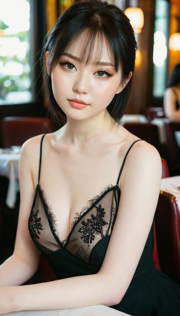 Tags: 21872187, SDXL
{"3": {"inputs": {"seed": 816381985251139, "steps": 64, "cfg": 7.15, "sampler_name": "dpmpp_2m", "scheduler": "karras", "denoise": 1.0, "model": ["27", 0], "positive": ["6", 0], "negative": ["7", 0], "latent_image": ["5", 0]}, "class_type": "KSampler"}, "4": {"inputs": {"ckpt_name": "juggernautxl.safetensors"}, "class_type": "CheckpointLoaderSimple"}, "5": {"inputs": {"width": 768, "height": 1344, "batch_size": 1}, "class_type": "EmptyLatentImage"}, "6": {"inputs": {"text": "19 year old girl, (irish:1.14), (japanese:1.08), (ukrainian:0.98), (pale skin:1.06), (slim:0.95), (detailed face:0.96), (eyelashes:1.11), (seductive facial expression:0.96), (seductive pose:1.09), (temptress:1.00), (sexy lips:0.96), (blush:1.00), (idol:1.14), (cute:0.96), (beautiful eyes:1.06), (double eyelids:1.10), (in a seductive pose:0.96), (large perky breasts:0.96), (cleavage:1.00), (thigh gap:0.98), (wearing a little black dress:1.09) at a fine dining restaurant, (detailed skin:1.02), (candid cinema:1.05), (natural looking skin:1.04), (RAW:1.04), (textured skin:1.03), (soft lighting:1.04), (skin fuzz:1.05), (portra:1.06), (film:1.09)", "clip": ["27", 1]}, "class_type": "CLIPTextEncode"}, "7": {"inputs": {"text": "(watermark:1.07), (twisted:1.05), (distorted:1.09), (worst quality:1.11), (open mouth:1.10), (low resolution:1.05), (bad hands:1.05)", "clip": ["27", 1]}, "class_type": "CLIPTextEncode"}, "8": {"inputs": {"samples": ["3", 0], "vae": ["4", 2]}, "class_type": "VAEDecode"}, "25": {"inputs": {"lora_name": "nudify_xl.safetensors", "strength_model": 0.12, "strength_clip": 0.14, "model": ["4", 0], "clip": ["4", 1]}, "class_type": "LoraLoader"}, "26": {"inputs": {"lora_name": "shirtlift_SDXL_v2.safetensors", "strength_model": 0.04, "strength_clip": 0.0, "model": ["25", 0], "clip": ["25", 1]}, "class_type": "LoraLoader"}, "27": {"inputs": {"lora_name": "PerfectEyesXL.safetensors", "strength_model": 0.16, "strength_clip": 0.08, "model": ["26", 0], "clip": ["26", 1]}, "class_type": "LoraLoader"}, "30": {"inputs": {"model_name": "4x_NMKD-Superscale-SP_178000_G.pth"}, "class_type": "UpscaleModelLoader"}, "31": {"inputs": {"upscale_model": ["30", 0], "image": ["8", 0]}, "class_type": "ImageUpscaleWithModel"}, "32": {"inputs": {"upscale_method": "lanczos", "scale_by": 0.5, "image": ["31", 0]}, "class_type": "ImageScaleBy"}, "33": {"inputs": {"pixels": ["32", 0], "vae": ["4", 2]}, "class_type": "VAEEncode"}, "34": {"inputs": {"seed": 816381985251139, "steps": 64, "cfg": 7.15, "sampler_name": "dpmpp_2m", "scheduler": "karras", "denoise": 0.3, "model": ["27", 0], "positive": ["6", 0], "negative": ["7", 0], "latent_image": ["33", 0]}, "class_type": "KSampler"}, "36": {"inputs": {"samples": ["34", 0], "vae": ["4", 2]}, "class_type": "VAEDecode"}, "39": {"inputs": {"filename_prefix": "comfyapi-1726575011182", "images": ["36", 0]}, "class_type": "SaveImage"}}