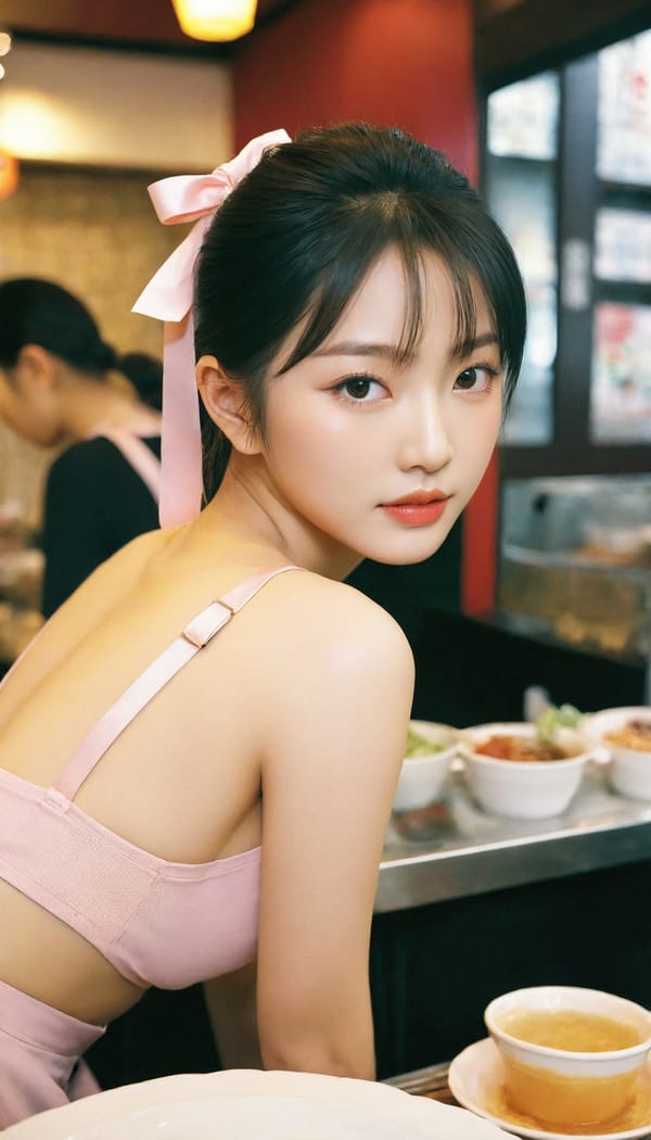 Tags: 21872187, SDXL
{"3": {"inputs": {"seed": 545540035881290, "steps": 32, "cfg": 5.98, "sampler_name": "dpmpp_2m", "scheduler": "karras", "denoise": 1.0, "model": ["27", 0], "positive": ["6", 0], "negative": ["7", 0], "latent_image": ["5", 0]}, "class_type": "KSampler"}, "4": {"inputs": {"ckpt_name": "leosamsHelloworldSDXL_helloworldSDXL32DPO.safetensors"}, "class_type": "CheckpointLoaderSimple"}, "5": {"inputs": {"width": 768, "height": 1344, "batch_size": 1}, "class_type": "EmptyLatentImage"}, "6": {"inputs": {"text": "21 year old girl, (taiwanese:1.05), (eyelashes:1.03), (idol:1.14), (detailed face:1.11), (double eyelids:0.96), (blush:1.13), (slim:1.08), (temptress:1.06), (beautiful eyes:1.08), (cute:1.13), (seductive facial expression:1.00), (sexy lips:1.11), (seductive pose:1.03), (on all fours:1.10), (spreading ass cheeks:0.96), (from behind:1.03), (backboob:0.96), (a waitress in uniform:0.98) working at a restaurant, (soft lighting:1.03), (portra:1.07), (candid cinema:1.00), (film:1.05), (RAW:1.09), (skin fuzz:1.03), (detailed skin:1.04), (natural looking skin:1.08), (textured skin:1.02)", "clip": ["27", 1]}, "class_type": "CLIPTextEncode"}, "7": {"inputs": {"text": "(bad hands:1.11), (open mouth:1.10), (distorted:1.11), (worst quality:1.11), (low resolution:1.11), (watermark:1.11), (twisted:1.05)", "clip": ["27", 1]}, "class_type": "CLIPTextEncode"}, "8": {"inputs": {"samples": ["3", 0], "vae": ["4", 2]}, "class_type": "VAEDecode"}, "25": {"inputs": {"lora_name": "nudify_xl.safetensors", "strength_model": 0.23, "strength_clip": 0.03, "model": ["4", 0], "clip": ["4", 1]}, "class_type": "LoraLoader"}, "26": {"inputs": {"lora_name": "shirtlift_SDXL_v2.safetensors", "strength_model": 0.14, "strength_clip": 0.08, "model": ["25", 0], "clip": ["25", 1]}, "class_type": "LoraLoader"}, "27": {"inputs": {"lora_name": "PerfectEyesXL.safetensors", "strength_model": 0.03, "strength_clip": 0.05, "model": ["26", 0], "clip": ["26", 1]}, "class_type": "LoraLoader"}, "30": {"inputs": {"model_name": "4x_NMKD-Superscale-SP_178000_G.pth"}, "class_type": "UpscaleModelLoader"}, "31": {"inputs": {"upscale_model": ["30", 0], "image": ["8", 0]}, "class_type": "ImageUpscaleWithModel"}, "32": {"inputs": {"upscale_method": "lanczos", "scale_by": 0.5, "image": ["31", 0]}, "class_type": "ImageScaleBy"}, "33": {"inputs": {"pixels": ["32", 0], "vae": ["4", 2]}, "class_type": "VAEEncode"}, "34": {"inputs": {"seed": 545540035881290, "steps": 32, "cfg": 5.98, "sampler_name": "dpmpp_2m", "scheduler": "karras", "denoise": 0.3, "model": ["27", 0], "positive": ["6", 0], "negative": ["7", 0], "latent_image": ["33", 0]}, "class_type": "KSampler"}, "36": {"inputs": {"samples": ["34", 0], "vae": ["4", 2]}, "class_type": "VAEDecode"}, "39": {"inputs": {"filename_prefix": "comfyapi-1707503638439", "images": ["36", 0]}, "class_type": "SaveImage"}}