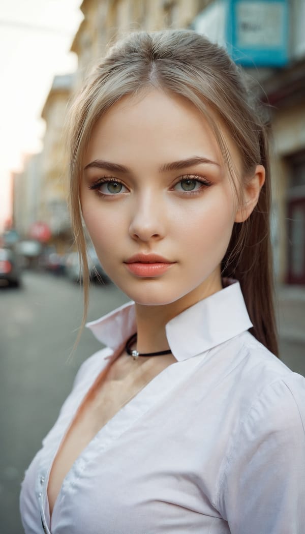 Tags: 21872187, SDXL
{"3": {"inputs": {"seed": 375389226281036, "steps": 64, "cfg": 6.62, "sampler_name": "dpmpp_2m", "scheduler": "karras", "denoise": 1.0, "model": ["27", 0], "positive": ["6", 0], "negative": ["7", 0], "latent_image": ["5", 0]}, "class_type": "KSampler"}, "4": {"inputs": {"ckpt_name": "juggernautxl.safetensors"}, "class_type": "CheckpointLoaderSimple"}, "5": {"inputs": {"width": 768, "height": 1344, "batch_size": 1}, "class_type": "EmptyLatentImage"}, "6": {"inputs": {"text": "27 year old girl, (ukrainian:1.09), (russian:1.14), (slim:1.05), (sexy lips:0.98), (idol:1.01), (beautiful eyes:1.05), (seductive pose:1.09), (seductive facial expression:0.96), (detailed face:1.04), (temptress:1.00), (double eyelids:1.08), (eyelashes:0.97), (pale skin:0.96), (cute:1.00), (in a seductive pose:1.02), (large perky breasts:1.01), (cleavage:0.98), (thigh gap:1.07), (school uniform:1.04), choker, busy street, (detailed skin:1.07), (portra:1.08), (textured skin:1.04), (RAW:1.00), (skin fuzz:1.03), (natural looking skin:1.02), (film:1.00), (candid cinema:1.02), (soft lighting:1.06)", "clip": ["27", 1]}, "class_type": "CLIPTextEncode"}, "7": {"inputs": {"text": "(distorted:1.10), (bad hands:1.06), (open mouth:1.10), (low resolution:1.13), (watermark:1.13), (worst quality:1.14), (twisted:1.06)", "clip": ["27", 1]}, "class_type": "CLIPTextEncode"}, "8": {"inputs": {"samples": ["3", 0], "vae": ["4", 2]}, "class_type": "VAEDecode"}, "25": {"inputs": {"lora_name": "nudify_xl.safetensors", "strength_model": 0.09, "strength_clip": 0.14, "model": ["4", 0], "clip": ["4", 1]}, "class_type": "LoraLoader"}, "26": {"inputs": {"lora_name": "shirtlift_SDXL_v2.safetensors", "strength_model": 0.08, "strength_clip": 0.0, "model": ["25", 0], "clip": ["25", 1]}, "class_type": "LoraLoader"}, "27": {"inputs": {"lora_name": "PerfectEyesXL.safetensors", "strength_model": 0.03, "strength_clip": 0.01, "model": ["26", 0], "clip": ["26", 1]}, "class_type": "LoraLoader"}, "30": {"inputs": {"model_name": "4x_NMKD-Superscale-SP_178000_G.pth"}, "class_type": "UpscaleModelLoader"}, "31": {"inputs": {"upscale_model": ["30", 0], "image": ["8", 0]}, "class_type": "ImageUpscaleWithModel"}, "32": {"inputs": {"upscale_method": "lanczos", "scale_by": 0.5, "image": ["31", 0]}, "class_type": "ImageScaleBy"}, "33": {"inputs": {"pixels": ["32", 0], "vae": ["4", 2]}, "class_type": "VAEEncode"}, "34": {"inputs": {"seed": 375389226281036, "steps": 64, "cfg": 6.62, "sampler_name": "dpmpp_2m", "scheduler": "karras", "denoise": 0.3, "model": ["27", 0], "positive": ["6", 0], "negative": ["7", 0], "latent_image": ["33", 0]}, "class_type": "KSampler"}, "36": {"inputs": {"samples": ["34", 0], "vae": ["4", 2]}, "class_type": "VAEDecode"}, "39": {"inputs": {"filename_prefix": "comfyapi-1732152488693", "images": ["36", 0]}, "class_type": "SaveImage"}}