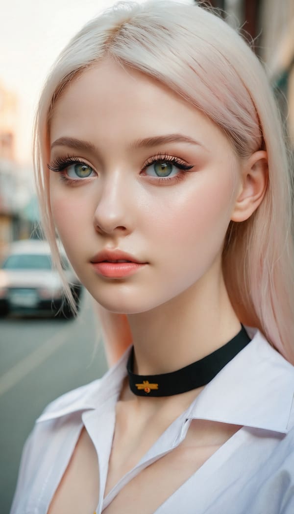 Tags: 21872187, SDXL
{"3": {"inputs": {"seed": 387424346709334, "steps": 64, "cfg": 7.71, "sampler_name": "dpmpp_2m", "scheduler": "karras", "denoise": 1.0, "model": ["27", 0], "positive": ["6", 0], "negative": ["7", 0], "latent_image": ["5", 0]}, "class_type": "KSampler"}, "4": {"inputs": {"ckpt_name": "juggernautxl.safetensors"}, "class_type": "CheckpointLoaderSimple"}, "5": {"inputs": {"width": 768, "height": 1344, "batch_size": 1}, "class_type": "EmptyLatentImage"}, "6": {"inputs": {"text": "25 year old girl, (ukrainian:1.09), (slim:0.97), (beautiful eyes:1.13), (detailed face:0.99), (pale skin:1.09), (eyelashes:1.04), (double eyelids:0.97), (seductive facial expression:1.14), (seductive pose:0.96), (cute:1.03), (idol:1.06), (sexy lips:1.10), (blush:1.11), (temptress:1.07), (in a seductive pose:1.09), (large perky breasts:1.07), (cleavage:1.09), (thigh gap:0.97), (school uniform:1.09), choker, busy street, (RAW:1.07), (textured skin:1.04), (detailed skin:1.02), (natural looking skin:1.00), (film:1.05), (portra:1.06), (candid cinema:1.06), (soft lighting:1.08), (skin fuzz:1.05)", "clip": ["27", 1]}, "class_type": "CLIPTextEncode"}, "7": {"inputs": {"text": "(watermark:1.09), (bad hands:1.10), (low resolution:1.13), (worst quality:1.10), (distorted:1.12), (open mouth:1.14), (twisted:1.14)", "clip": ["27", 1]}, "class_type": "CLIPTextEncode"}, "8": {"inputs": {"samples": ["3", 0], "vae": ["4", 2]}, "class_type": "VAEDecode"}, "25": {"inputs": {"lora_name": "nudify_xl.safetensors", "strength_model": 0.02, "strength_clip": 0.1, "model": ["4", 0], "clip": ["4", 1]}, "class_type": "LoraLoader"}, "26": {"inputs": {"lora_name": "shirtlift_SDXL_v2.safetensors", "strength_model": 0.06, "strength_clip": 0.0, "model": ["25", 0], "clip": ["25", 1]}, "class_type": "LoraLoader"}, "27": {"inputs": {"lora_name": "PerfectEyesXL.safetensors", "strength_model": 0.19, "strength_clip": 0.02, "model": ["26", 0], "clip": ["26", 1]}, "class_type": "LoraLoader"}, "30": {"inputs": {"model_name": "4x_NMKD-Superscale-SP_178000_G.pth"}, "class_type": "UpscaleModelLoader"}, "31": {"inputs": {"upscale_model": ["30", 0], "image": ["8", 0]}, "class_type": "ImageUpscaleWithModel"}, "32": {"inputs": {"upscale_method": "lanczos", "scale_by": 0.5, "image": ["31", 0]}, "class_type": "ImageScaleBy"}, "33": {"inputs": {"pixels": ["32", 0], "vae": ["4", 2]}, "class_type": "VAEEncode"}, "34": {"inputs": {"seed": 387424346709334, "steps": 64, "cfg": 7.71, "sampler_name": "dpmpp_2m", "scheduler": "karras", "denoise": 0.3, "model": ["27", 0], "positive": ["6", 0], "negative": ["7", 0], "latent_image": ["33", 0]}, "class_type": "KSampler"}, "36": {"inputs": {"samples": ["34", 0], "vae": ["4", 2]}, "class_type": "VAEDecode"}, "39": {"inputs": {"filename_prefix": "comfyapi-1732840073996", "images": ["36", 0]}, "class_type": "SaveImage"}}