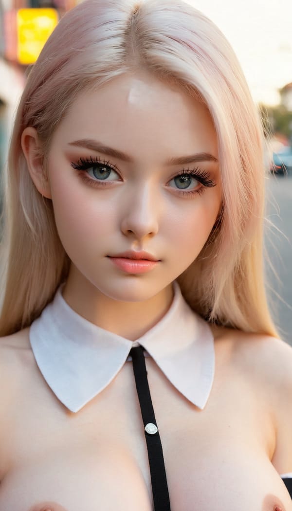 Tags: 21872187, SDXL
{"3": {"inputs": {"seed": 397501240513145, "steps": 64, "cfg": 6.95, "sampler_name": "dpmpp_2m", "scheduler": "karras", "denoise": 1.0, "model": ["27", 0], "positive": ["6", 0], "negative": ["7", 0], "latent_image": ["5", 0]}, "class_type": "KSampler"}, "4": {"inputs": {"ckpt_name": "juggernautxl.safetensors"}, "class_type": "CheckpointLoaderSimple"}, "5": {"inputs": {"width": 768, "height": 1344, "batch_size": 1}, "class_type": "EmptyLatentImage"}, "6": {"inputs": {"text": "21 year old girl, (temptress:1.13), (blush:1.08), (cute:0.97), (sexy lips:0.95), (eyelashes:1.14), (seductive pose:0.96), (idol:1.03), (seductive facial expression:1.09), (pale skin:1.03), (beautiful eyes:1.10), (slim:1.05), (detailed face:1.00), (in a seductive pose:1.12), (large perky breasts:1.14), (cleavage:1.05), (thigh gap:1.04), (school uniform:1.00), choker, busy street, (textured skin:1.05), (skin fuzz:1.00), (soft lighting:1.06), (film:1.02), (detailed skin:1.09), (candid cinema:1.02), (portra:1.09), (natural looking skin:1.03), (RAW:1.09)", "clip": ["27", 1]}, "class_type": "CLIPTextEncode"}, "7": {"inputs": {"text": "(distorted:1.10), (watermark:1.10), (bad hands:1.10), (low resolution:1.12), (worst quality:1.12), (open mouth:1.08), (twisted:1.12)", "clip": ["27", 1]}, "class_type": "CLIPTextEncode"}, "8": {"inputs": {"samples": ["3", 0], "vae": ["4", 2]}, "class_type": "VAEDecode"}, "25": {"inputs": {"lora_name": "nudify_xl.safetensors", "strength_model": 0.38, "strength_clip": 0.2, "model": ["4", 0], "clip": ["4", 1]}, "class_type": "LoraLoader"}, "26": {"inputs": {"lora_name": "shirtlift_SDXL_v2.safetensors", "strength_model": 0.06, "strength_clip": 0.04, "model": ["25", 0], "clip": ["25", 1]}, "class_type": "LoraLoader"}, "27": {"inputs": {"lora_name": "PerfectEyesXL.safetensors", "strength_model": 0.15, "strength_clip": 0.11, "model": ["26", 0], "clip": ["26", 1]}, "class_type": "LoraLoader"}, "30": {"inputs": {"model_name": "4x_NMKD-Superscale-SP_178000_G.pth"}, "class_type": "UpscaleModelLoader"}, "31": {"inputs": {"upscale_model": ["30", 0], "image": ["8", 0]}, "class_type": "ImageUpscaleWithModel"}, "32": {"inputs": {"upscale_method": "lanczos", "scale_by": 0.5, "image": ["31", 0]}, "class_type": "ImageScaleBy"}, "33": {"inputs": {"pixels": ["32", 0], "vae": ["4", 2]}, "class_type": "VAEEncode"}, "34": {"inputs": {"seed": 397501240513145, "steps": 64, "cfg": 6.95, "sampler_name": "dpmpp_2m", "scheduler": "karras", "denoise": 0.3, "model": ["27", 0], "positive": ["6", 0], "negative": ["7", 0], "latent_image": ["33", 0]}, "class_type": "KSampler"}, "36": {"inputs": {"samples": ["34", 0], "vae": ["4", 2]}, "class_type": "VAEDecode"}, "39": {"inputs": {"filename_prefix": "comfyapi-1734181339107", "images": ["36", 0]}, "class_type": "SaveImage"}}