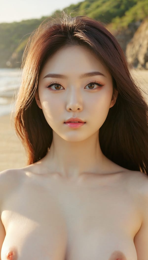 Tags: 21872187, SDXL
{"3": {"inputs": {"seed": 957889622159271, "steps": 64, "cfg": 5.8, "sampler_name": "dpmpp_2m", "scheduler": "karras", "denoise": 1.0, "model": ["27", 0], "positive": ["6", 0], "negative": ["7", 0], "latent_image": ["5", 0]}, "class_type": "KSampler"}, "4": {"inputs": {"ckpt_name": "juggernautxl.safetensors"}, "class_type": "CheckpointLoaderSimple"}, "5": {"inputs": {"width": 768, "height": 1344, "batch_size": 1}, "class_type": "EmptyLatentImage"}, "6": {"inputs": {"text": "21 year old girl, (korean:1.13), (ukrainian:1.12), (eyelashes:1.00), (temptress:1.01), (sexy lips:1.02), (cute:1.13), (seductive pose:0.99), (double eyelids:1.08), (blush:1.06), (pale skin:1.11), (slim:1.09), (seductive facial expression:1.10), (beautiful eyes:1.08), (idol:0.99), (detailed face:1.14), (in a seductive pose:1.04), (large perky breasts:0.98), (cleavage:1.01), (thigh gap:1.04), strolling (nude:1.01) at a beach, (soft lighting:1.04), (candid cinema:1.05), (textured skin:1.07), (natural looking skin:1.03), (portra:1.09), (detailed skin:1.02), (skin fuzz:1.08), (film:1.05), (RAW:1.05)", "clip": ["27", 1]}, "class_type": "CLIPTextEncode"}, "7": {"inputs": {"text": "(worst quality:1.12), (watermark:1.09), (distorted:1.06), (twisted:1.10), (low resolution:1.07), (bad hands:1.11), (open mouth:1.12)", "clip": ["27", 1]}, "class_type": "CLIPTextEncode"}, "8": {"inputs": {"samples": ["3", 0], "vae": ["4", 2]}, "class_type": "VAEDecode"}, "25": {"inputs": {"lora_name": "nudify_xl.safetensors", "strength_model": 0.26, "strength_clip": 0.18, "model": ["4", 0], "clip": ["4", 1]}, "class_type": "LoraLoader"}, "26": {"inputs": {"lora_name": "shirtlift_SDXL_v2.safetensors", "strength_model": 0.12, "strength_clip": 0.1, "model": ["25", 0], "clip": ["25", 1]}, "class_type": "LoraLoader"}, "27": {"inputs": {"lora_name": "PerfectEyesXL.safetensors", "strength_model": 0.16, "strength_clip": 0.17, "model": ["26", 0], "clip": ["26", 1]}, "class_type": "LoraLoader"}, "30": {"inputs": {"model_name": "4x_NMKD-Superscale-SP_178000_G.pth"}, "class_type": "UpscaleModelLoader"}, "31": {"inputs": {"upscale_model": ["30", 0], "image": ["8", 0]}, "class_type": "ImageUpscaleWithModel"}, "32": {"inputs": {"upscale_method": "lanczos", "scale_by": 0.5, "image": ["31", 0]}, "class_type": "ImageScaleBy"}, "33": {"inputs": {"pixels": ["32", 0], "vae": ["4", 2]}, "class_type": "VAEEncode"}, "34": {"inputs": {"seed": 957889622159271, "steps": 64, "cfg": 5.8, "sampler_name": "dpmpp_2m", "scheduler": "karras", "denoise": 0.3, "model": ["27", 0], "positive": ["6", 0], "negative": ["7", 0], "latent_image": ["33", 0]}, "class_type": "KSampler"}, "36": {"inputs": {"samples": ["34", 0], "vae": ["4", 2]}, "class_type": "VAEDecode"}, "39": {"inputs": {"filename_prefix": "comfyapi-1735657550948", "images": ["36", 0]}, "class_type": "SaveImage"}}