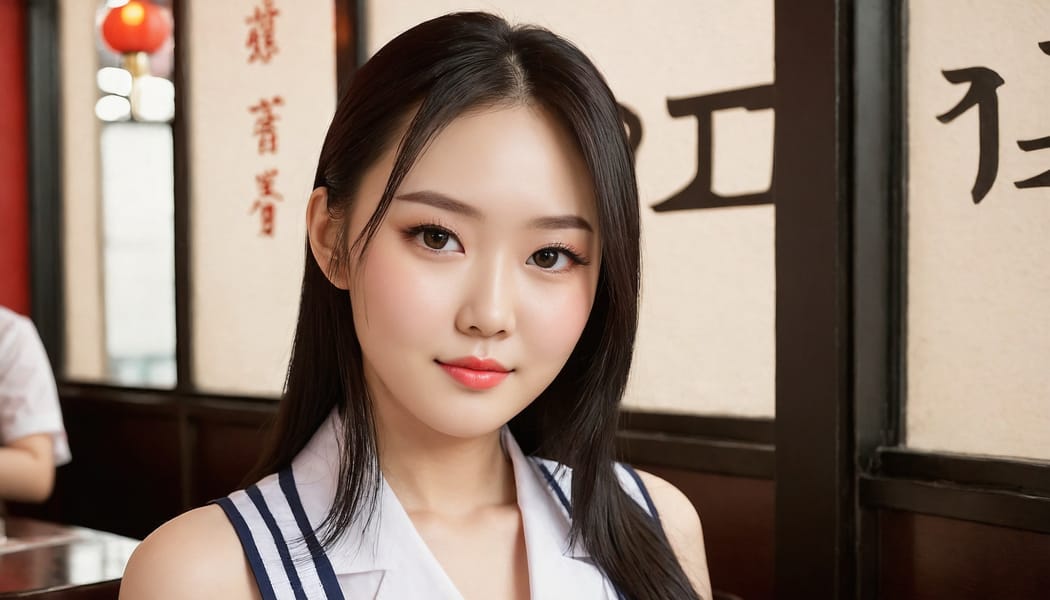 Tags: 21872187, SDXL
{"3": {"inputs": {"seed": 287157617984307, "steps": 64, "cfg": 6.42, "sampler_name": "dpmpp_2m", "scheduler": "karras", "denoise": 1.0, "model": ["27", 0], "positive": ["6", 0], "negative": ["7", 0], "latent_image": ["5", 0]}, "class_type": "KSampler"}, "4": {"inputs": {"ckpt_name": "juggernautXL_v8Rundiffusion.safetensors"}, "class_type": "CheckpointLoaderSimple"}, "5": {"inputs": {"width": 1344, "height": 768, "batch_size": 1}, "class_type": "EmptyLatentImage"}, "6": {"inputs": {"text": "28 year old girl, (chinese:1.11), (irish:0.96), (slim:1.05), (seductive pose:0.95), (double eyelids:0.99), (temptress:0.97), (pale skin:0.95), (seductive facial expression:1.10), (idol:0.97), (blush:1.04), (cute:1.01), (sexy lips:1.01), (beautiful eyes:1.13), (detailed face:1.08), (eyelashes:1.00), (in a seductive pose:1.11), (large perky breasts:0.95), (cleavage:1.08), (thigh gap:1.02), (a waitress in uniform:1.00) working at a restaurant, (portra:1.04), (skin fuzz:1.06), (soft lighting:1.08), (film:1.07), (candid cinema:1.04), (detailed skin:1.05), (textured skin:1.07), (natural looking skin:1.02), (RAW:1.09)", "clip": ["27", 1]}, "class_type": "CLIPTextEncode"}, "7": {"inputs": {"text": "(watermark:1.08), (low resolution:1.05), (bad hands:1.09), (twisted:1.09), (open mouth:1.14), (worst quality:1.12), (distorted:1.14)", "clip": ["27", 1]}, "class_type": "CLIPTextEncode"}, "8": {"inputs": {"samples": ["3", 0], "vae": ["4", 2]}, "class_type": "VAEDecode"}, "25": {"inputs": {"lora_name": "nudify_xl.safetensors", "strength_model": 0.17, "strength_clip": 0.23, "model": ["4", 0], "clip": ["4", 1]}, "class_type": "LoraLoader"}, "26": {"inputs": {"lora_name": "shirtlift_SDXL_v2.safetensors", "strength_model": 0.05, "strength_clip": 0.04, "model": ["25", 0], "clip": ["25", 1]}, "class_type": "LoraLoader"}, "27": {"inputs": {"lora_name": "PerfectEyesXL.safetensors", "strength_model": 0.14, "strength_clip": 0.07, "model": ["26", 0], "clip": ["26", 1]}, "class_type": "LoraLoader"}, "30": {"inputs": {"model_name": "4x_NMKD-Superscale-SP_178000_G.pth"}, "class_type": "UpscaleModelLoader"}, "31": {"inputs": {"upscale_model": ["30", 0], "image": ["8", 0]}, "class_type": "ImageUpscaleWithModel"}, "32": {"inputs": {"upscale_method": "lanczos", "scale_by": 0.5, "image": ["31", 0]}, "class_type": "ImageScaleBy"}, "33": {"inputs": {"pixels": ["32", 0], "vae": ["4", 2]}, "class_type": "VAEEncode"}, "34": {"inputs": {"seed": 287157617984307, "steps": 64, "cfg": 6.42, "sampler_name": "dpmpp_2m", "scheduler": "karras", "denoise": 0.3, "model": ["27", 0], "positive": ["6", 0], "negative": ["7", 0], "latent_image": ["33", 0]}, "class_type": "KSampler"}, "36": {"inputs": {"samples": ["34", 0], "vae": ["4", 2]}, "class_type": "VAEDecode"}, "39": {"inputs": {"filename_prefix": "comfyapi-1707521053619", "images": ["36", 0]}, "class_type": "SaveImage"}}