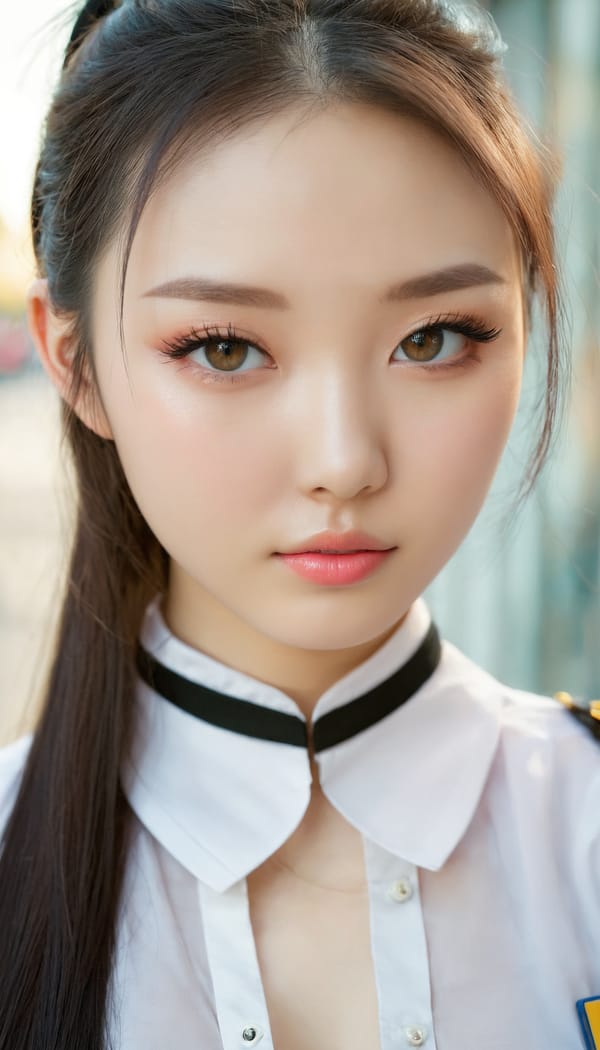 Tags: 21872187, SDXL
{"3": {"inputs": {"seed": 297824245326056, "steps": 64, "cfg": 5.68, "sampler_name": "dpmpp_2m", "scheduler": "karras", "denoise": 1.0, "model": ["27", 0], "positive": ["6", 0], "negative": ["7", 0], "latent_image": ["5", 0]}, "class_type": "KSampler"}, "4": {"inputs": {"ckpt_name": "juggernautxl.safetensors"}, "class_type": "CheckpointLoaderSimple"}, "5": {"inputs": {"width": 768, "height": 1344, "batch_size": 1}, "class_type": "EmptyLatentImage"}, "6": {"inputs": {"text": "20 year old girl, (chinese:0.98), (ukrainian:1.12), (beautiful eyes:1.13), (sexy lips:0.97), (eyelashes:1.13), (seductive pose:1.03), (blush:1.03), (idol:1.11), (slim:0.98), (pale skin:1.08), (temptress:0.96), (cute:0.96), (detailed face:1.09), (seductive facial expression:1.03), (double eyelids:1.03), (in a seductive pose:1.01), (large perky breasts:1.02), (cleavage:1.05), (thigh gap:0.96), (school uniform:1.04), choker, busy street, (natural looking skin:1.09), (film:1.00), (portra:1.01), (detailed skin:1.09), (candid cinema:1.07), (skin fuzz:1.04), (RAW:1.09), (textured skin:1.04), (soft lighting:1.06)", "clip": ["27", 1]}, "class_type": "CLIPTextEncode"}, "7": {"inputs": {"text": "(watermark:1.13), (low resolution:1.13), (twisted:1.11), (open mouth:1.06), (bad hands:1.07), (worst quality:1.05), (distorted:1.05)", "clip": ["27", 1]}, "class_type": "CLIPTextEncode"}, "8": {"inputs": {"samples": ["3", 0], "vae": ["4", 2]}, "class_type": "VAEDecode"}, "25": {"inputs": {"lora_name": "nudify_xl.safetensors", "strength_model": 0.27, "strength_clip": 0.12, "model": ["4", 0], "clip": ["4", 1]}, "class_type": "LoraLoader"}, "26": {"inputs": {"lora_name": "shirtlift_SDXL_v2.safetensors", "strength_model": 0.12, "strength_clip": 0.08, "model": ["25", 0], "clip": ["25", 1]}, "class_type": "LoraLoader"}, "27": {"inputs": {"lora_name": "PerfectEyesXL.safetensors", "strength_model": 0.15, "strength_clip": 0.09, "model": ["26", 0], "clip": ["26", 1]}, "class_type": "LoraLoader"}, "30": {"inputs": {"model_name": "4x_NMKD-Superscale-SP_178000_G.pth"}, "class_type": "UpscaleModelLoader"}, "31": {"inputs": {"upscale_model": ["30", 0], "image": ["8", 0]}, "class_type": "ImageUpscaleWithModel"}, "32": {"inputs": {"upscale_method": "lanczos", "scale_by": 0.5, "image": ["31", 0]}, "class_type": "ImageScaleBy"}, "33": {"inputs": {"pixels": ["32", 0], "vae": ["4", 2]}, "class_type": "VAEEncode"}, "34": {"inputs": {"seed": 297824245326056, "steps": 64, "cfg": 5.68, "sampler_name": "dpmpp_2m", "scheduler": "karras", "denoise": 0.3, "model": ["27", 0], "positive": ["6", 0], "negative": ["7", 0], "latent_image": ["33", 0]}, "class_type": "KSampler"}, "36": {"inputs": {"samples": ["34", 0], "vae": ["4", 2]}, "class_type": "VAEDecode"}, "39": {"inputs": {"filename_prefix": "comfyapi-1713644310264", "images": ["36", 0]}, "class_type": "SaveImage"}}