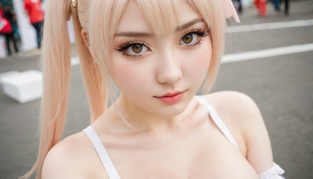 Tags: 21872187, SDXL
{"3": {"inputs": {"seed": 614608486738144, "steps": 64, "cfg": 5.82, "sampler_name": "dpmpp_2m", "scheduler": "karras", "denoise": 1.0, "model": ["27", 0], "positive": ["6", 0], "negative": ["7", 0], "latent_image": ["5", 0]}, "class_type": "KSampler"}, "4": {"inputs": {"ckpt_name": "juggernautxl.safetensors"}, "class_type": "CheckpointLoaderSimple"}, "5": {"inputs": {"width": 1344, "height": 768, "batch_size": 1}, "class_type": "EmptyLatentImage"}, "6": {"inputs": {"text": "23 year old girl, (russian:1.00), (irish:1.02), (korean:0.95), (blush:1.13), (beautiful eyes:1.03), (cute:1.09), (slim:1.10), (eyelashes:1.05), (pale skin:1.09), (detailed face:1.09), (double eyelids:1.07), (temptress:0.98), (idol:1.00), (sexy lips:1.06), (seductive pose:1.00), (seductive facial expression:1.13), (in a seductive pose:1.11), (large perky breasts:0.95), (cleavage:1.10), (thigh gap:1.11), (in a cosplay:1.03) at comiket posing for camera, (RAW:1.02), (soft lighting:1.04), (film:1.07), (skin fuzz:1.02), (candid cinema:1.00), (portra:1.02), (textured skin:1.04), (detailed skin:1.03), (natural looking skin:1.06)", "clip": ["27", 1]}, "class_type": "CLIPTextEncode"}, "7": {"inputs": {"text": "(worst quality:1.13), (open mouth:1.13), (low resolution:1.07), (bad hands:1.10), (twisted:1.14), (watermark:1.07), (distorted:1.09)", "clip": ["27", 1]}, "class_type": "CLIPTextEncode"}, "8": {"inputs": {"samples": ["3", 0], "vae": ["4", 2]}, "class_type": "VAEDecode"}, "25": {"inputs": {"lora_name": "nudify_xl.safetensors", "strength_model": 0.37, "strength_clip": 0.24, "model": ["4", 0], "clip": ["4", 1]}, "class_type": "LoraLoader"}, "26": {"inputs": {"lora_name": "shirtlift_SDXL_v2.safetensors", "strength_model": 0.11, "strength_clip": 0.03, "model": ["25", 0], "clip": ["25", 1]}, "class_type": "LoraLoader"}, "27": {"inputs": {"lora_name": "PerfectEyesXL.safetensors", "strength_model": 0.01, "strength_clip": 0.02, "model": ["26", 0], "clip": ["26", 1]}, "class_type": "LoraLoader"}, "30": {"inputs": {"model_name": "4x_NMKD-Superscale-SP_178000_G.pth"}, "class_type": "UpscaleModelLoader"}, "31": {"inputs": {"upscale_model": ["30", 0], "image": ["8", 0]}, "class_type": "ImageUpscaleWithModel"}, "32": {"inputs": {"upscale_method": "lanczos", "scale_by": 0.5, "image": ["31", 0]}, "class_type": "ImageScaleBy"}, "33": {"inputs": {"pixels": ["32", 0], "vae": ["4", 2]}, "class_type": "VAEEncode"}, "34": {"inputs": {"seed": 614608486738144, "steps": 64, "cfg": 5.82, "sampler_name": "dpmpp_2m", "scheduler": "karras", "denoise": 0.3, "model": ["27", 0], "positive": ["6", 0], "negative": ["7", 0], "latent_image": ["33", 0]}, "class_type": "KSampler"}, "36": {"inputs": {"samples": ["34", 0], "vae": ["4", 2]}, "class_type": "VAEDecode"}, "39": {"inputs": {"filename_prefix": "comfyapi-1715016086603", "images": ["36", 0]}, "class_type": "SaveImage"}}