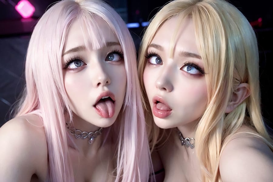 Tags: 21872187
<lora:koreanDollLikeness:0.33>, <lora:YaeMiko_Test:0.53>, (russian:1.04), (ukrainian:1.05), (clubbing:1.13), party, club, <lora:ahegao-x-v4:0.65>, ahegao face, pleasure, extremely detailed eyes, extremely detailed face, (photorealistic:1.08), sexy lips, seductive smile, double eyelids, eyelashes, pale skin, full body portrait, textured skin, best quality, sharp, (long slim legs:1.18), (stunningly attractive:1.04)
Negative prompt: drawings, sketches, fat, (worst quality:2.16)
Steps: 32, Sampler: DPM++ 2M Karras, CFG scale: 6.99, Seed: 2389684070, Size: 768x512, Model hash: fc2511737a, Model: chilloutmix_NiPrunedFp32Fix, Seed resize from: -1x-1, Denoising strength: 0.3, Version: v1.2.1, Hires upscale: 2.0, Hires steps: 16, Hires upscaler: ESRGAN_4x