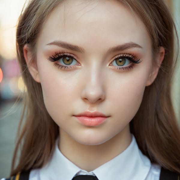 Tags: 21872187, SDXL
{"3": {"inputs": {"seed": 381086038776650, "steps": 32, "cfg": 6.85, "sampler_name": "dpmpp_2m", "scheduler": "karras", "denoise": 1.0, "model": ["27", 0], "positive": ["6", 0], "negative": ["7", 0], "latent_image": ["5", 0]}, "class_type": "KSampler"}, "4": {"inputs": {"ckpt_name": "juggernautxl.safetensors"}, "class_type": "CheckpointLoaderSimple"}, "5": {"inputs": {"width": 1024, "height": 1024, "batch_size": 1}, "class_type": "EmptyLatentImage"}, "6": {"inputs": {"text": "28 year old girl, (ukrainian:1.05), (eyelashes:1.10), (slim:1.00), (cute:1.10), (detailed face:0.99), (beautiful eyes:1.07), (seductive facial expression:1.10), (sexy lips:1.01), (double eyelids:0.99), (blush:1.11), (idol:1.13), (seductive pose:1.02), (pale skin:0.98), (temptress:1.10), (in a seductive pose:1.06), (large perky breasts:1.03), (cleavage:1.12), (thigh gap:1.03), (school uniform:1.04), choker, busy street, (natural looking skin:1.00), (soft lighting:1.04), (candid cinema:1.05), (skin fuzz:1.04), (portra:1.05), (textured skin:1.07), (detailed skin:1.09), (film:1.01), (RAW:1.08)", "clip": ["27", 1]}, "class_type": "CLIPTextEncode"}, "7": {"inputs": {"text": "(bad hands:1.08), (open mouth:1.12), (twisted:1.11), (watermark:1.05), (distorted:1.08), (worst quality:1.11), (low resolution:1.12)", "clip": ["27", 1]}, "class_type": "CLIPTextEncode"}, "8": {"inputs": {"samples": ["3", 0], "vae": ["4", 2]}, "class_type": "VAEDecode"}, "25": {"inputs": {"lora_name": "nudify_xl.safetensors", "strength_model": 0.05, "strength_clip": 0.04, "model": ["4", 0], "clip": ["4", 1]}, "class_type": "LoraLoader"}, "26": {"inputs": {"lora_name": "shirtlift_SDXL_v2.safetensors", "strength_model": 0.07, "strength_clip": 0.06, "model": ["25", 0], "clip": ["25", 1]}, "class_type": "LoraLoader"}, "27": {"inputs": {"lora_name": "PerfectEyesXL.safetensors", "strength_model": 0.06, "strength_clip": 0.1, "model": ["26", 0], "clip": ["26", 1]}, "class_type": "LoraLoader"}, "30": {"inputs": {"model_name": "4x_NMKD-Superscale-SP_178000_G.pth"}, "class_type": "UpscaleModelLoader"}, "31": {"inputs": {"upscale_model": ["30", 0], "image": ["8", 0]}, "class_type": "ImageUpscaleWithModel"}, "32": {"inputs": {"upscale_method": "lanczos", "scale_by": 0.5, "image": ["31", 0]}, "class_type": "ImageScaleBy"}, "33": {"inputs": {"pixels": ["32", 0], "vae": ["4", 2]}, "class_type": "VAEEncode"}, "34": {"inputs": {"seed": 381086038776650, "steps": 32, "cfg": 6.85, "sampler_name": "dpmpp_2m", "scheduler": "karras", "denoise": 0.3, "model": ["27", 0], "positive": ["6", 0], "negative": ["7", 0], "latent_image": ["33", 0]}, "class_type": "KSampler"}, "36": {"inputs": {"samples": ["34", 0], "vae": ["4", 2]}, "class_type": "VAEDecode"}, "39": {"inputs": {"filename_prefix": "comfyapi-1716434459480", "images": ["36", 0]}, "class_type": "SaveImage"}}