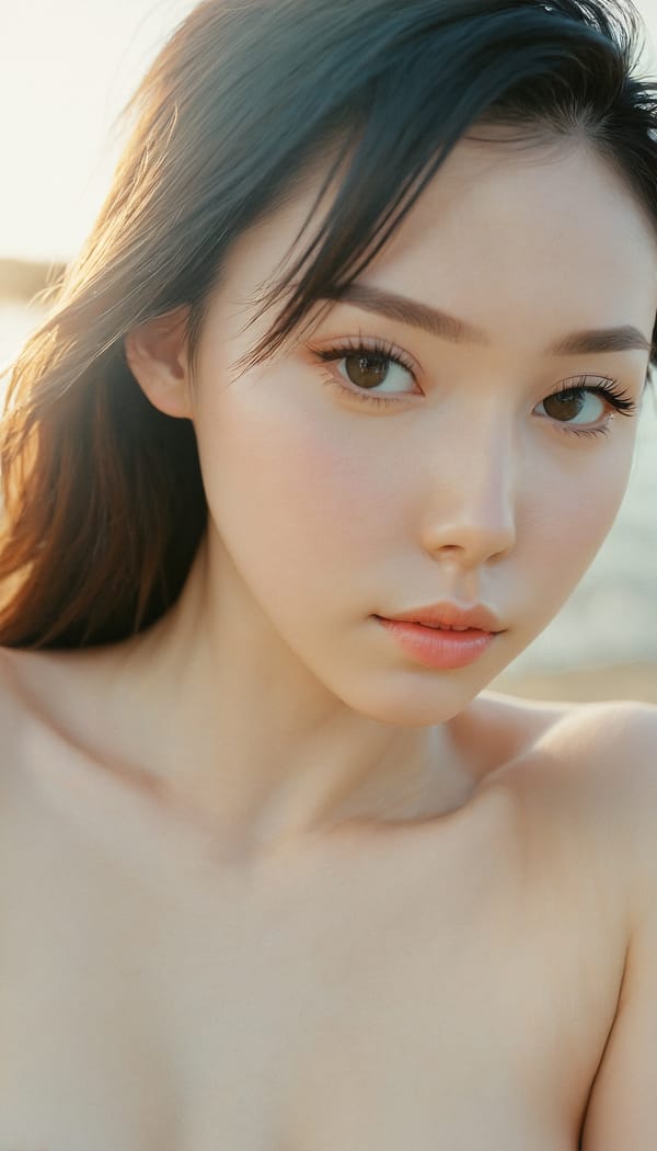 Tags: 21872187, SDXL
{"3": {"inputs": {"seed": 773650410932097, "steps": 32, "cfg": 7.74, "sampler_name": "dpmpp_2m", "scheduler": "karras", "denoise": 1.0, "model": ["27", 0], "positive": ["6", 0], "negative": ["7", 0], "latent_image": ["5", 0]}, "class_type": "KSampler"}, "4": {"inputs": {"ckpt_name": "juggernautxl.safetensors"}, "class_type": "CheckpointLoaderSimple"}, "5": {"inputs": {"width": 768, "height": 1344, "batch_size": 1}, "class_type": "EmptyLatentImage"}, "6": {"inputs": {"text": "26 year old girl, (detailed face:0.95), (seductive facial expression:1.12), (pale skin:1.12), (slim:0.99), (blush:1.07), (double eyelids:1.04), (idol:1.05), (sexy lips:1.05), (cute:1.13), (seductive pose:1.11), (temptress:1.09), (eyelashes:1.03), (on all fours:1.12), (spreading ass cheeks:0.96), (from behind:0.96), (backboob:0.95), strolling (nude:1.07) at a beach, (candid cinema:1.00), (textured skin:1.01), (portra:1.01), (skin fuzz:1.03), (detailed skin:1.08), (natural looking skin:1.06), (film:1.08), (soft lighting:1.00), (RAW:1.04)", "clip": ["27", 1]}, "class_type": "CLIPTextEncode"}, "7": {"inputs": {"text": "(low resolution:1.05), (twisted:1.08), (worst quality:1.12), (watermark:1.09), (open mouth:1.11), (distorted:1.14), (bad hands:1.09)", "clip": ["27", 1]}, "class_type": "CLIPTextEncode"}, "8": {"inputs": {"samples": ["3", 0], "vae": ["4", 2]}, "class_type": "VAEDecode"}, "25": {"inputs": {"lora_name": "nudify_xl.safetensors", "strength_model": 0.06, "strength_clip": 0.23, "model": ["4", 0], "clip": ["4", 1]}, "class_type": "LoraLoader"}, "26": {"inputs": {"lora_name": "shirtlift_SDXL_v2.safetensors", "strength_model": 0.04, "strength_clip": 0.0, "model": ["25", 0], "clip": ["25", 1]}, "class_type": "LoraLoader"}, "27": {"inputs": {"lora_name": "PerfectEyesXL.safetensors", "strength_model": 0.01, "strength_clip": 0.15, "model": ["26", 0], "clip": ["26", 1]}, "class_type": "LoraLoader"}, "30": {"inputs": {"model_name": "4x_NMKD-Superscale-SP_178000_G.pth"}, "class_type": "UpscaleModelLoader"}, "31": {"inputs": {"upscale_model": ["30", 0], "image": ["8", 0]}, "class_type": "ImageUpscaleWithModel"}, "32": {"inputs": {"upscale_method": "lanczos", "scale_by": 0.5, "image": ["31", 0]}, "class_type": "ImageScaleBy"}, "33": {"inputs": {"pixels": ["32", 0], "vae": ["4", 2]}, "class_type": "VAEEncode"}, "34": {"inputs": {"seed": 773650410932097, "steps": 32, "cfg": 7.74, "sampler_name": "dpmpp_2m", "scheduler": "karras", "denoise": 0.3, "model": ["27", 0], "positive": ["6", 0], "negative": ["7", 0], "latent_image": ["33", 0]}, "class_type": "KSampler"}, "36": {"inputs": {"samples": ["34", 0], "vae": ["4", 2]}, "class_type": "VAEDecode"}, "39": {"inputs": {"filename_prefix": "comfyapi-1735255231525", "images": ["36", 0]}, "class_type": "SaveImage"}}