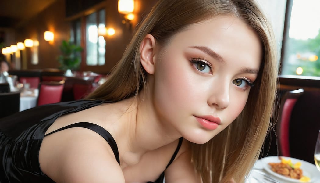 Tags: 21872187, SDXL
{"3": {"inputs": {"seed": 135745190305031, "steps": 32, "cfg": 5.47, "sampler_name": "dpmpp_2m", "scheduler": "karras", "denoise": 1.0, "model": ["27", 0], "positive": ["6", 0], "negative": ["7", 0], "latent_image": ["5", 0]}, "class_type": "KSampler"}, "4": {"inputs": {"ckpt_name": "juggernautxl.safetensors"}, "class_type": "CheckpointLoaderSimple"}, "5": {"inputs": {"width": 1344, "height": 768, "batch_size": 1}, "class_type": "EmptyLatentImage"}, "6": {"inputs": {"text": "18 year old girl, (ukrainian:1.11), (double eyelids:1.01), (sexy lips:1.10), (cute:0.97), (beautiful eyes:1.02), (blush:1.01), (slim:1.07), (seductive facial expression:0.96), (pale skin:1.00), (eyelashes:1.09), (detailed face:1.08), (seductive pose:1.05), (temptress:1.04), (idol:1.13), (on all fours:0.96), (spreading ass cheeks:1.14), (from behind:0.97), (backboob:1.11), (wearing a little black dress:1.04) at a fine dining restaurant, (soft lighting:1.00), (natural looking skin:1.05), (RAW:1.06), (candid cinema:1.00), (film:1.00), (skin fuzz:1.00), (portra:1.09), (detailed skin:1.01), (textured skin:1.03)", "clip": ["27", 1]}, "class_type": "CLIPTextEncode"}, "7": {"inputs": {"text": "(low resolution:1.10), (distorted:1.14), (open mouth:1.05), (watermark:1.07), (twisted:1.10), (bad hands:1.10)", "clip": ["27", 1]}, "class_type": "CLIPTextEncode"}, "8": {"inputs": {"samples": ["3", 0], "vae": ["4", 2]}, "class_type": "VAEDecode"}, "25": {"inputs": {"lora_name": "nudify_xl.safetensors", "strength_model": 0.0, "strength_clip": 0.26, "model": ["4", 0], "clip": ["4", 1]}, "class_type": "LoraLoader"}, "26": {"inputs": {"lora_name": "shirtlift_SDXL_v2.safetensors", "strength_model": 0.19, "strength_clip": 0.07, "model": ["25", 0], "clip": ["25", 1]}, "class_type": "LoraLoader"}, "27": {"inputs": {"lora_name": "PerfectEyesXL.safetensors", "strength_model": 0.04, "strength_clip": 0.11, "model": ["26", 0], "clip": ["26", 1]}, "class_type": "LoraLoader"}, "30": {"inputs": {"model_name": "4x_NMKD-Superscale-SP_178000_G.pth"}, "class_type": "UpscaleModelLoader"}, "31": {"inputs": {"upscale_model": ["30", 0], "image": ["8", 0]}, "class_type": "ImageUpscaleWithModel"}, "32": {"inputs": {"upscale_method": "lanczos", "scale_by": 0.5, "image": ["31", 0]}, "class_type": "ImageScaleBy"}, "33": {"inputs": {"pixels": ["32", 0], "vae": ["4", 2]}, "class_type": "VAEEncode"}, "34": {"inputs": {"seed": 135745190305031, "steps": 32, "cfg": 5.47, "sampler_name": "dpmpp_2m", "scheduler": "karras", "denoise": 0.3, "model": ["27", 0], "positive": ["6", 0], "negative": ["7", 0], "latent_image": ["33", 0]}, "class_type": "KSampler"}, "36": {"inputs": {"samples": ["34", 0], "vae": ["4", 2]}, "class_type": "VAEDecode"}, "39": {"inputs": {"filename_prefix": "comfyapi-1726910401275", "images": ["36", 0]}, "class_type": "SaveImage"}}