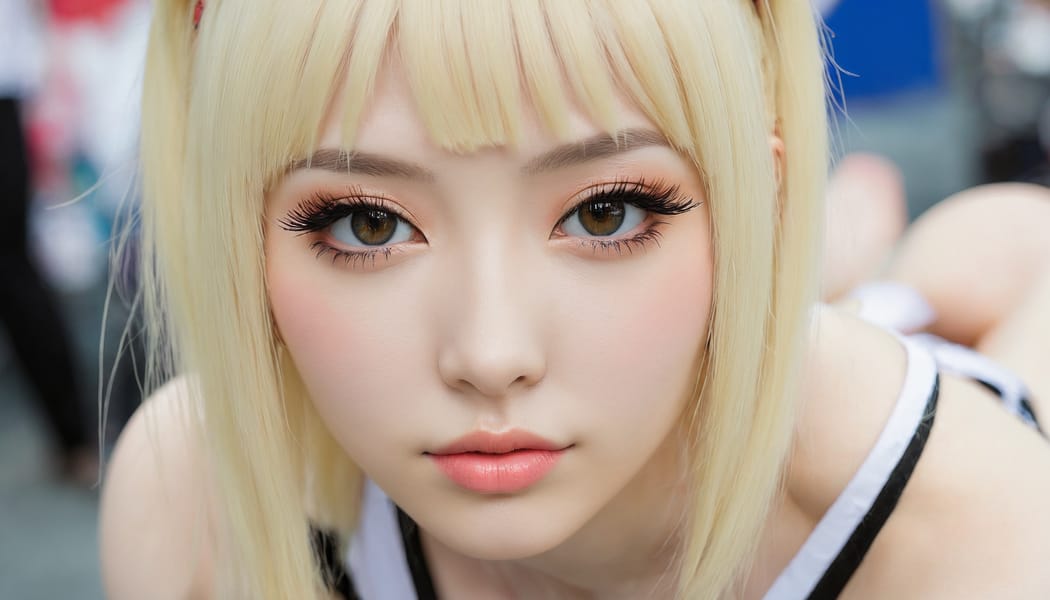 Tags: 21872187, SDXL
{"3": {"inputs": {"seed": 668282382353469, "steps": 32, "cfg": 6.0, "sampler_name": "dpmpp_2m", "scheduler": "karras", "denoise": 1.0, "model": ["27", 0], "positive": ["6", 0], "negative": ["7", 0], "latent_image": ["5", 0]}, "class_type": "KSampler"}, "4": {"inputs": {"ckpt_name": "juggernautxl.safetensors"}, "class_type": "CheckpointLoaderSimple"}, "5": {"inputs": {"width": 1344, "height": 768, "batch_size": 1}, "class_type": "EmptyLatentImage"}, "6": {"inputs": {"text": "24 year old girl, (irish:1.09), (taiwanese:1.08), (ukrainian:0.97), (pale skin:1.08), (sexy lips:0.97), (beautiful eyes:1.08), (cute:1.13), (seductive facial expression:1.11), (double eyelids:0.95), (blush:0.98), (detailed face:1.04), (seductive pose:1.00), (slim:1.03), (eyelashes:1.07), (temptress:0.95), (idol:0.95), (in a seductive pose:0.99), (large perky breasts:0.95), (cleavage:0.98), (thigh gap:1.08), (in a cosplay:0.96) at comiket posing for camera, (soft lighting:1.04), (detailed skin:1.03), (portra:1.08), (candid cinema:1.08), (RAW:1.03), (film:1.04), (skin fuzz:1.09), (textured skin:1.02), (natural looking skin:1.02)", "clip": ["27", 1]}, "class_type": "CLIPTextEncode"}, "7": {"inputs": {"text": "(open mouth:1.12), (low resolution:1.08), (watermark:1.12), (bad hands:1.07), (worst quality:1.08), (distorted:1.05), (twisted:1.13)", "clip": ["27", 1]}, "class_type": "CLIPTextEncode"}, "8": {"inputs": {"samples": ["3", 0], "vae": ["4", 2]}, "class_type": "VAEDecode"}, "25": {"inputs": {"lora_name": "nudify_xl.safetensors", "strength_model": 0.06, "strength_clip": 0.07, "model": ["4", 0], "clip": ["4", 1]}, "class_type": "LoraLoader"}, "26": {"inputs": {"lora_name": "shirtlift_SDXL_v2.safetensors", "strength_model": 0.14, "strength_clip": 0.08, "model": ["25", 0], "clip": ["25", 1]}, "class_type": "LoraLoader"}, "27": {"inputs": {"lora_name": "PerfectEyesXL.safetensors", "strength_model": 0.05, "strength_clip": 0.03, "model": ["26", 0], "clip": ["26", 1]}, "class_type": "LoraLoader"}, "30": {"inputs": {"model_name": "4x_NMKD-Superscale-SP_178000_G.pth"}, "class_type": "UpscaleModelLoader"}, "31": {"inputs": {"upscale_model": ["30", 0], "image": ["8", 0]}, "class_type": "ImageUpscaleWithModel"}, "32": {"inputs": {"upscale_method": "lanczos", "scale_by": 0.5, "image": ["31", 0]}, "class_type": "ImageScaleBy"}, "33": {"inputs": {"pixels": ["32", 0], "vae": ["4", 2]}, "class_type": "VAEEncode"}, "34": {"inputs": {"seed": 668282382353469, "steps": 32, "cfg": 6.0, "sampler_name": "dpmpp_2m", "scheduler": "karras", "denoise": 0.3, "model": ["27", 0], "positive": ["6", 0], "negative": ["7", 0], "latent_image": ["33", 0]}, "class_type": "KSampler"}, "36": {"inputs": {"samples": ["34", 0], "vae": ["4", 2]}, "class_type": "VAEDecode"}, "39": {"inputs": {"filename_prefix": "comfyapi-1724077442713", "images": ["36", 0]}, "class_type": "SaveImage"}}