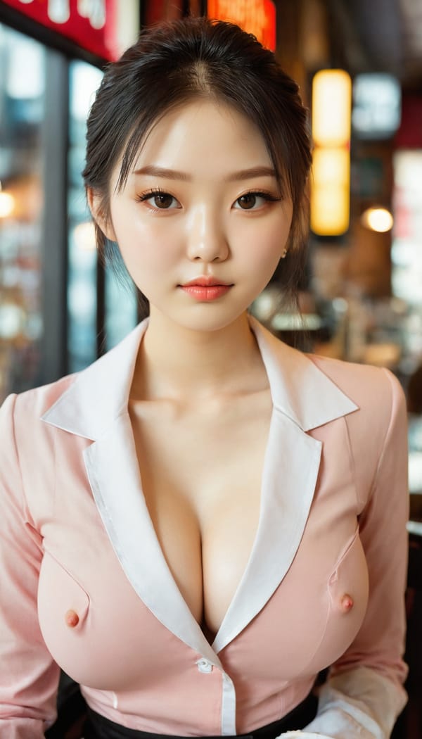 Tags: 21872187, SDXL
{"3": {"inputs": {"seed": 771646145183855, "steps": 32, "cfg": 6.84, "sampler_name": "dpmpp_2m", "scheduler": "karras", "denoise": 1.0, "model": ["27", 0], "positive": ["6", 0], "negative": ["7", 0], "latent_image": ["5", 0]}, "class_type": "KSampler"}, "4": {"inputs": {"ckpt_name": "juggernautxl.safetensors"}, "class_type": "CheckpointLoaderSimple"}, "5": {"inputs": {"width": 768, "height": 1344, "batch_size": 1}, "class_type": "EmptyLatentImage"}, "6": {"inputs": {"text": "18 year old girl, (irish:1.11), (korean:0.97), (japanese:1.13), (russian:1.09), (pale skin:1.11), (sexy lips:1.13), (beautiful eyes:1.12), (blush:1.08), (cute:1.10), (eyelashes:1.08), (slim:1.00), (detailed face:1.04), (temptress:1.05), (seductive pose:1.06), (idol:0.99), (seductive facial expression:0.99), (double eyelids:1.06), (on all fours:0.97), (spreading ass cheeks:1.01), (from behind:0.99), (backboob:1.00), (a waitress in uniform:1.05) working at a restaurant, (detailed skin:1.02), (RAW:1.09), (soft lighting:1.04), (skin fuzz:1.05), (portra:1.05), (textured skin:1.08), (natural looking skin:1.01), (candid cinema:1.05), (film:1.09)", "clip": ["27", 1]}, "class_type": "CLIPTextEncode"}, "7": {"inputs": {"text": "(bad hands:1.07), (twisted:1.12), (worst quality:1.05), (watermark:1.13), (open mouth:1.14), (distorted:1.05)", "clip": ["27", 1]}, "class_type": "CLIPTextEncode"}, "8": {"inputs": {"samples": ["3", 0], "vae": ["4", 2]}, "class_type": "VAEDecode"}, "25": {"inputs": {"lora_name": "nudify_xl.safetensors", "strength_model": 0.36, "strength_clip": 0.01, "model": ["4", 0], "clip": ["4", 1]}, "class_type": "LoraLoader"}, "26": {"inputs": {"lora_name": "shirtlift_SDXL_v2.safetensors", "strength_model": 0.07, "strength_clip": 0.06, "model": ["25", 0], "clip": ["25", 1]}, "class_type": "LoraLoader"}, "27": {"inputs": {"lora_name": "PerfectEyesXL.safetensors", "strength_model": 0.16, "strength_clip": 0.17, "model": ["26", 0], "clip": ["26", 1]}, "class_type": "LoraLoader"}, "30": {"inputs": {"model_name": "4x_NMKD-Superscale-SP_178000_G.pth"}, "class_type": "UpscaleModelLoader"}, "31": {"inputs": {"upscale_model": ["30", 0], "image": ["8", 0]}, "class_type": "ImageUpscaleWithModel"}, "32": {"inputs": {"upscale_method": "lanczos", "scale_by": 0.5, "image": ["31", 0]}, "class_type": "ImageScaleBy"}, "33": {"inputs": {"pixels": ["32", 0], "vae": ["4", 2]}, "class_type": "VAEEncode"}, "34": {"inputs": {"seed": 771646145183855, "steps": 32, "cfg": 6.84, "sampler_name": "dpmpp_2m", "scheduler": "karras", "denoise": 0.3, "model": ["27", 0], "positive": ["6", 0], "negative": ["7", 0], "latent_image": ["33", 0]}, "class_type": "KSampler"}, "36": {"inputs": {"samples": ["34", 0], "vae": ["4", 2]}, "class_type": "VAEDecode"}, "39": {"inputs": {"filename_prefix": "comfyapi-1725426031966", "images": ["36", 0]}, "class_type": "SaveImage"}}