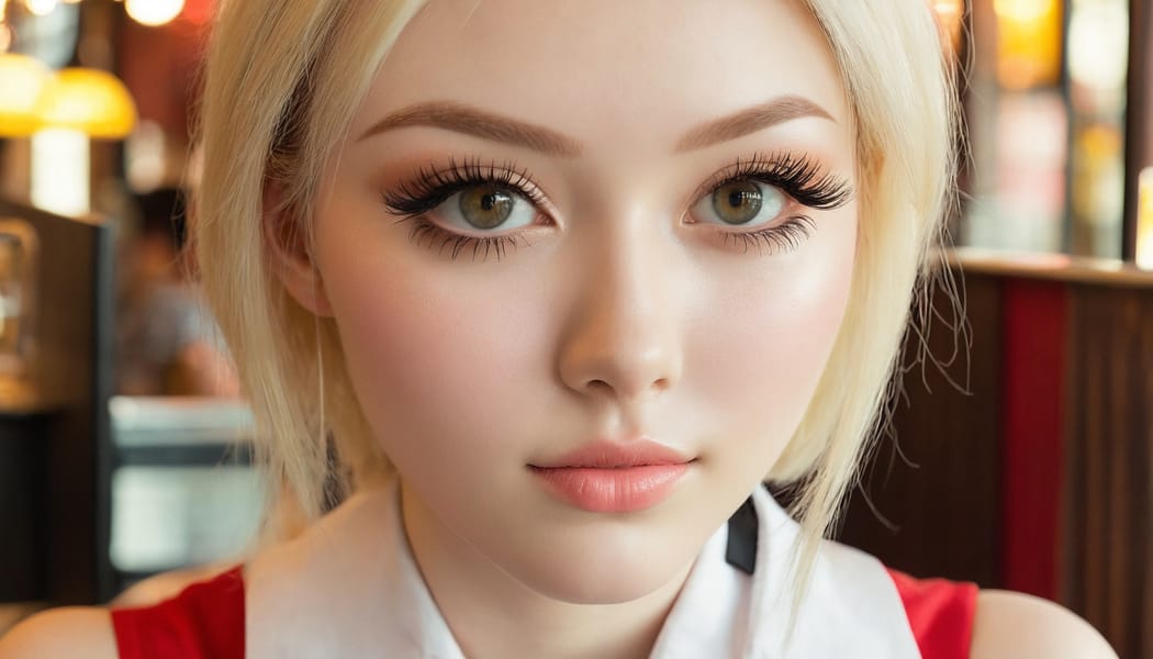 Tags: 21872187, SDXL
{"3": {"inputs": {"seed": 863301534618729, "steps": 64, "cfg": 6.37, "sampler_name": "dpmpp_2m", "scheduler": "karras", "denoise": 1.0, "model": ["27", 0], "positive": ["6", 0], "negative": ["7", 0], "latent_image": ["5", 0]}, "class_type": "KSampler"}, "4": {"inputs": {"ckpt_name": "juggernautxl.safetensors"}, "class_type": "CheckpointLoaderSimple"}, "5": {"inputs": {"width": 1344, "height": 768, "batch_size": 1}, "class_type": "EmptyLatentImage"}, "6": {"inputs": {"text": "20 year old girl, (cute:1.14), (detailed face:1.14), (pale skin:1.04), (eyelashes:1.10), (temptress:1.08), (idol:1.03), (sexy lips:1.14), (double eyelids:1.09), (seductive facial expression:0.98), (slim:1.07), (beautiful eyes:0.97), (blush:0.98), (seductive pose:1.08), (in a seductive pose:1.00), (large perky breasts:1.01), (cleavage:1.11), (thigh gap:1.07), (a waitress in uniform:0.99) working at a restaurant, (film:1.07), (natural looking skin:1.06), (detailed skin:1.01), (textured skin:1.03), (candid cinema:1.00), (portra:1.06), (skin fuzz:1.00), (RAW:1.01), (soft lighting:1.03)", "clip": ["27", 1]}, "class_type": "CLIPTextEncode"}, "7": {"inputs": {"text": "(worst quality:1.07), (watermark:1.10), (open mouth:1.07), (distorted:1.14), (bad hands:1.09), (twisted:1.12), (low resolution:1.07)", "clip": ["27", 1]}, "class_type": "CLIPTextEncode"}, "8": {"inputs": {"samples": ["3", 0], "vae": ["4", 2]}, "class_type": "VAEDecode"}, "25": {"inputs": {"lora_name": "nudify_xl.safetensors", "strength_model": 0.37, "strength_clip": 0.36, "model": ["4", 0], "clip": ["4", 1]}, "class_type": "LoraLoader"}, "26": {"inputs": {"lora_name": "shirtlift_SDXL_v2.safetensors", "strength_model": 0.0, "strength_clip": 0.17, "model": ["25", 0], "clip": ["25", 1]}, "class_type": "LoraLoader"}, "27": {"inputs": {"lora_name": "PerfectEyesXL.safetensors", "strength_model": 0.01, "strength_clip": 0.17, "model": ["26", 0], "clip": ["26", 1]}, "class_type": "LoraLoader"}, "30": {"inputs": {"model_name": "4x_NMKD-Superscale-SP_178000_G.pth"}, "class_type": "UpscaleModelLoader"}, "31": {"inputs": {"upscale_model": ["30", 0], "image": ["8", 0]}, "class_type": "ImageUpscaleWithModel"}, "32": {"inputs": {"upscale_method": "lanczos", "scale_by": 0.5, "image": ["31", 0]}, "class_type": "ImageScaleBy"}, "33": {"inputs": {"pixels": ["32", 0], "vae": ["4", 2]}, "class_type": "VAEEncode"}, "34": {"inputs": {"seed": 863301534618729, "steps": 64, "cfg": 6.37, "sampler_name": "dpmpp_2m", "scheduler": "karras", "denoise": 0.3, "model": ["27", 0], "positive": ["6", 0], "negative": ["7", 0], "latent_image": ["33", 0]}, "class_type": "KSampler"}, "36": {"inputs": {"samples": ["34", 0], "vae": ["4", 2]}, "class_type": "VAEDecode"}, "39": {"inputs": {"filename_prefix": "comfyapi-1732336176724", "images": ["36", 0]}, "class_type": "SaveImage"}}