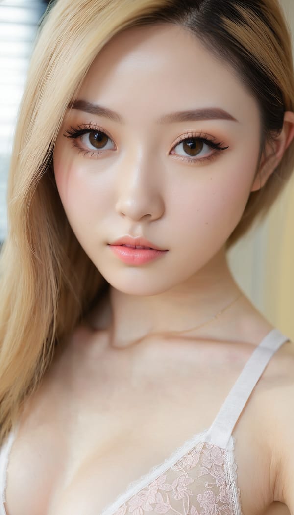 Tags: 21872187, SDXL
{"3": {"inputs": {"seed": 105770245476976, "steps": 64, "cfg": 7.43, "sampler_name": "dpmpp_2m", "scheduler": "karras", "denoise": 1.0, "model": ["27", 0], "positive": ["6", 0], "negative": ["7", 0], "latent_image": ["5", 0]}, "class_type": "KSampler"}, "4": {"inputs": {"ckpt_name": "juggernautxl.safetensors"}, "class_type": "CheckpointLoaderSimple"}, "5": {"inputs": {"width": 768, "height": 1344, "batch_size": 1}, "class_type": "EmptyLatentImage"}, "6": {"inputs": {"text": "26 year old girl, (detailed face:1.10), (eyelashes:1.01), (seductive facial expression:1.10), (sexy lips:1.02), (pale skin:1.11), (double eyelids:1.12), (temptress:1.08), (beautiful eyes:1.04), (idol:0.99), (slim:1.00), (blush:1.10), (seductive pose:1.11), (perky ass:1.12), (exposed ass:1.04), (looking back:1.06), (sexy ass:1.12), (thigh gap:1.07), (an office lady:1.07), (skin fuzz:1.05), (RAW:1.08), (portra:1.01), (candid cinema:1.06), (soft lighting:1.06), (natural looking skin:1.08), (film:1.07), (textured skin:1.07), (detailed skin:1.07)", "clip": ["27", 1]}, "class_type": "CLIPTextEncode"}, "7": {"inputs": {"text": "(twisted:1.09), (bad hands:1.06), (distorted:1.09), (open mouth:1.07), (low resolution:1.08), (watermark:1.13), (worst quality:1.09)", "clip": ["27", 1]}, "class_type": "CLIPTextEncode"}, "8": {"inputs": {"samples": ["3", 0], "vae": ["4", 2]}, "class_type": "VAEDecode"}, "25": {"inputs": {"lora_name": "nudify_xl.safetensors", "strength_model": 0.14, "strength_clip": 0.2, "model": ["4", 0], "clip": ["4", 1]}, "class_type": "LoraLoader"}, "26": {"inputs": {"lora_name": "shirtlift_SDXL_v2.safetensors", "strength_model": 0.11, "strength_clip": 0.14, "model": ["25", 0], "clip": ["25", 1]}, "class_type": "LoraLoader"}, "27": {"inputs": {"lora_name": "PerfectEyesXL.safetensors", "strength_model": 0.02, "strength_clip": 0.06, "model": ["26", 0], "clip": ["26", 1]}, "class_type": "LoraLoader"}, "30": {"inputs": {"model_name": "4x_NMKD-Superscale-SP_178000_G.pth"}, "class_type": "UpscaleModelLoader"}, "31": {"inputs": {"upscale_model": ["30", 0], "image": ["8", 0]}, "class_type": "ImageUpscaleWithModel"}, "32": {"inputs": {"upscale_method": "lanczos", "scale_by": 0.5, "image": ["31", 0]}, "class_type": "ImageScaleBy"}, "33": {"inputs": {"pixels": ["32", 0], "vae": ["4", 2]}, "class_type": "VAEEncode"}, "34": {"inputs": {"seed": 105770245476976, "steps": 64, "cfg": 7.43, "sampler_name": "dpmpp_2m", "scheduler": "karras", "denoise": 0.3, "model": ["27", 0], "positive": ["6", 0], "negative": ["7", 0], "latent_image": ["33", 0]}, "class_type": "KSampler"}, "36": {"inputs": {"samples": ["34", 0], "vae": ["4", 2]}, "class_type": "VAEDecode"}, "39": {"inputs": {"filename_prefix": "comfyapi-1735763354306", "images": ["36", 0]}, "class_type": "SaveImage"}}