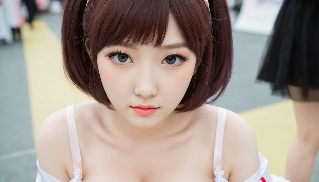 Tags: 21872187, SDXL
{"3": {"inputs": {"seed": 376663613052976, "steps": 32, "cfg": 6.27, "sampler_name": "dpmpp_2m", "scheduler": "karras", "denoise": 1.0, "model": ["27", 0], "positive": ["6", 0], "negative": ["7", 0], "latent_image": ["5", 0]}, "class_type": "KSampler"}, "4": {"inputs": {"ckpt_name": "juggernautXL_v8Rundiffusion.safetensors"}, "class_type": "CheckpointLoaderSimple"}, "5": {"inputs": {"width": 1344, "height": 768, "batch_size": 1}, "class_type": "EmptyLatentImage"}, "6": {"inputs": {"text": "20 year old girl, (korean:1.09), (ukrainian:1.09), (sexy lips:1.07), (slim:1.13), (pale skin:1.10), (double eyelids:1.05), (cute:1.09), (idol:0.96), (temptress:0.96), (detailed face:1.08), (blush:1.07), (beautiful eyes:1.14), (seductive facial expression:1.06), (eyelashes:1.10), (in a seductive pose:1.07), (large perky breasts:1.00), (cleavage:1.12), (thigh gap:1.04), (in a cosplay:1.06) at comiket posing for camera, (portra:1.02), (detailed skin:1.01), (soft lighting:1.08), (natural looking skin:1.04), (skin fuzz:1.02), (RAW:1.01), (film:1.08), (candid cinema:1.05)", "clip": ["27", 1]}, "class_type": "CLIPTextEncode"}, "7": {"inputs": {"text": "(watermark:1.11), (low resolution:1.11), (bad hands:1.08), (distorted:1.10), (open mouth:1.08), (worst quality:1.09), (twisted:1.11)", "clip": ["27", 1]}, "class_type": "CLIPTextEncode"}, "8": {"inputs": {"samples": ["3", 0], "vae": ["4", 2]}, "class_type": "VAEDecode"}, "25": {"inputs": {"lora_name": "nudify_xl.safetensors", "strength_model": 0.15, "strength_clip": 0.03, "model": ["4", 0], "clip": ["4", 1]}, "class_type": "LoraLoader"}, "26": {"inputs": {"lora_name": "shirtlift_SDXL_v2.safetensors", "strength_model": 0.14, "strength_clip": 0.05, "model": ["25", 0], "clip": ["25", 1]}, "class_type": "LoraLoader"}, "27": {"inputs": {"lora_name": "PerfectEyesXL.safetensors", "strength_model": 0.18, "strength_clip": 0.1, "model": ["26", 0], "clip": ["26", 1]}, "class_type": "LoraLoader"}, "30": {"inputs": {"model_name": "4x_NMKD-Superscale-SP_178000_G.pth"}, "class_type": "UpscaleModelLoader"}, "31": {"inputs": {"upscale_model": ["30", 0], "image": ["8", 0]}, "class_type": "ImageUpscaleWithModel"}, "32": {"inputs": {"upscale_method": "lanczos", "scale_by": 0.5, "image": ["31", 0]}, "class_type": "ImageScaleBy"}, "33": {"inputs": {"pixels": ["32", 0], "vae": ["4", 2]}, "class_type": "VAEEncode"}, "34": {"inputs": {"seed": 376663613052976, "steps": 32, "cfg": 6.27, "sampler_name": "dpmpp_2m", "scheduler": "karras", "denoise": 0.3, "model": ["27", 0], "positive": ["6", 0], "negative": ["7", 0], "latent_image": ["33", 0]}, "class_type": "KSampler"}, "36": {"inputs": {"samples": ["34", 0], "vae": ["4", 2]}, "class_type": "VAEDecode"}, "39": {"inputs": {"filename_prefix": "comfyapi-1707708125343", "images": ["36", 0]}, "class_type": "SaveImage"}}