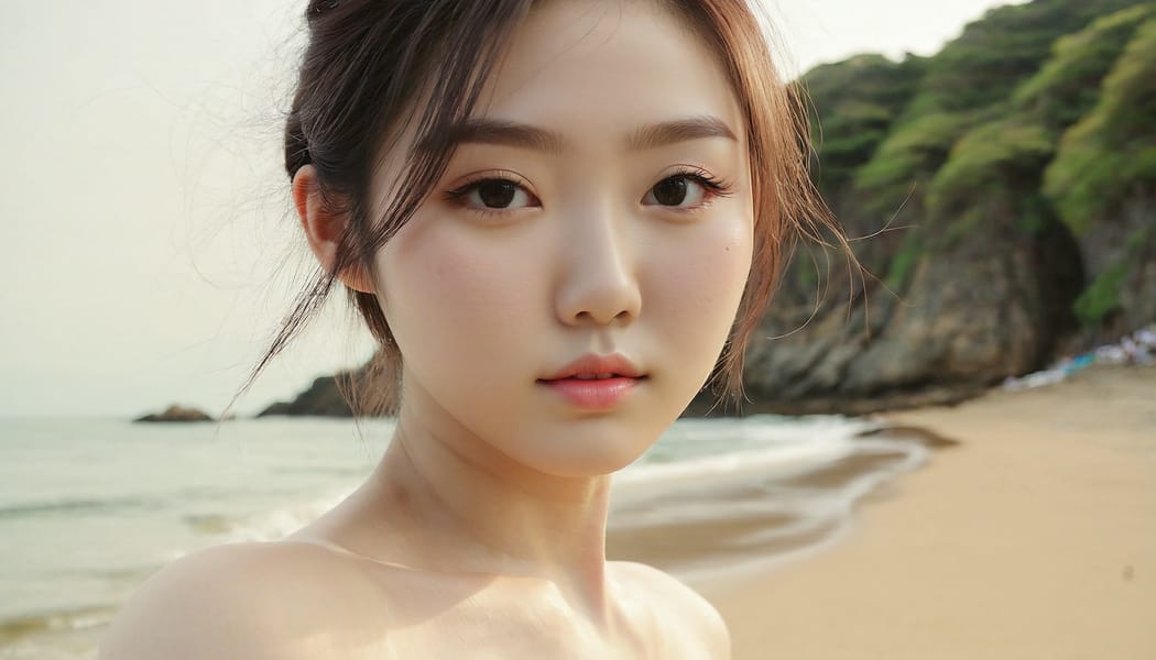 Tags: 21872187, SDXL
{"3": {"inputs": {"seed": 777558752938769, "steps": 64, "cfg": 7.64, "sampler_name": "dpmpp_2m", "scheduler": "karras", "denoise": 1.0, "model": ["27", 0], "positive": ["6", 0], "negative": ["7", 0], "latent_image": ["5", 0]}, "class_type": "KSampler"}, "4": {"inputs": {"ckpt_name": "juggernautxl.safetensors"}, "class_type": "CheckpointLoaderSimple"}, "5": {"inputs": {"width": 1344, "height": 768, "batch_size": 1}, "class_type": "EmptyLatentImage"}, "6": {"inputs": {"text": "18 year old girl, (korean:1.10), (beautiful eyes:0.97), (pale skin:1.00), (temptress:0.98), (eyelashes:1.05), (double eyelids:1.12), (blush:1.10), (detailed face:1.00), (seductive facial expression:1.06), (slim:1.05), (idol:1.04), (seductive pose:1.02), (cute:1.03), (perky ass:1.10), (exposed ass:1.09), (looking back:1.09), (sexy ass:1.08), (thigh gap:1.01), strolling (nude:0.95) at a beach, (portra:1.03), (soft lighting:1.03), (film:1.02), (candid cinema:1.07), (RAW:1.02), (natural looking skin:1.08), (detailed skin:1.07), (textured skin:1.01), (skin fuzz:1.04)", "clip": ["27", 1]}, "class_type": "CLIPTextEncode"}, "7": {"inputs": {"text": "(bad hands:1.08), (twisted:1.13), (low resolution:1.06), (distorted:1.10), (open mouth:1.13), (worst quality:1.09), (watermark:1.11)", "clip": ["27", 1]}, "class_type": "CLIPTextEncode"}, "8": {"inputs": {"samples": ["3", 0], "vae": ["4", 2]}, "class_type": "VAEDecode"}, "25": {"inputs": {"lora_name": "nudify_xl.safetensors", "strength_model": 0.07, "strength_clip": 0.05, "model": ["4", 0], "clip": ["4", 1]}, "class_type": "LoraLoader"}, "26": {"inputs": {"lora_name": "shirtlift_SDXL_v2.safetensors", "strength_model": 0.13, "strength_clip": 0.12, "model": ["25", 0], "clip": ["25", 1]}, "class_type": "LoraLoader"}, "27": {"inputs": {"lora_name": "PerfectEyesXL.safetensors", "strength_model": 0.03, "strength_clip": 0.17, "model": ["26", 0], "clip": ["26", 1]}, "class_type": "LoraLoader"}, "30": {"inputs": {"model_name": "4x_NMKD-Superscale-SP_178000_G.pth"}, "class_type": "UpscaleModelLoader"}, "31": {"inputs": {"upscale_model": ["30", 0], "image": ["8", 0]}, "class_type": "ImageUpscaleWithModel"}, "32": {"inputs": {"upscale_method": "lanczos", "scale_by": 0.5, "image": ["31", 0]}, "class_type": "ImageScaleBy"}, "33": {"inputs": {"pixels": ["32", 0], "vae": ["4", 2]}, "class_type": "VAEEncode"}, "34": {"inputs": {"seed": 777558752938769, "steps": 64, "cfg": 7.64, "sampler_name": "dpmpp_2m", "scheduler": "karras", "denoise": 0.3, "model": ["27", 0], "positive": ["6", 0], "negative": ["7", 0], "latent_image": ["33", 0]}, "class_type": "KSampler"}, "36": {"inputs": {"samples": ["34", 0], "vae": ["4", 2]}, "class_type": "VAEDecode"}, "39": {"inputs": {"filename_prefix": "comfyapi-1724439999792", "images": ["36", 0]}, "class_type": "SaveImage"}}