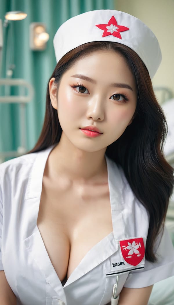 Tags: 21872187, SDXL
{"3": {"inputs": {"seed": 968115970884016, "steps": 32, "cfg": 5.52, "sampler_name": "dpmpp_2m", "scheduler": "karras", "denoise": 1.0, "model": ["27", 0], "positive": ["6", 0], "negative": ["7", 0], "latent_image": ["5", 0]}, "class_type": "KSampler"}, "4": {"inputs": {"ckpt_name": "juggernautxl.safetensors"}, "class_type": "CheckpointLoaderSimple"}, "5": {"inputs": {"width": 768, "height": 1344, "batch_size": 1}, "class_type": "EmptyLatentImage"}, "6": {"inputs": {"text": "27 year old girl, (korean:0.98), (beautiful eyes:1.14), (cute:1.08), (double eyelids:1.02), (blush:0.98), (seductive pose:1.04), (pale skin:1.06), (temptress:0.99), (seductive facial expression:0.98), (eyelashes:1.09), (idol:1.09), (detailed face:1.12), (sexy lips:0.98), (slim:1.14), (on all fours:1.02), (spreading ass cheeks:0.95), (from behind:0.99), (backboob:1.11), (nurse in uniform:1.05) working in a hospital ward, (film:1.02), (skin fuzz:1.01), (natural looking skin:1.06), (portra:1.04), (candid cinema:1.00), (detailed skin:1.06), (textured skin:1.07), (RAW:1.06), (soft lighting:1.03)", "clip": ["27", 1]}, "class_type": "CLIPTextEncode"}, "7": {"inputs": {"text": "(twisted:1.09), (distorted:1.11), (low resolution:1.09), (open mouth:1.07), (bad hands:1.13), (watermark:1.08), (worst quality:1.13)", "clip": ["27", 1]}, "class_type": "CLIPTextEncode"}, "8": {"inputs": {"samples": ["3", 0], "vae": ["4", 2]}, "class_type": "VAEDecode"}, "25": {"inputs": {"lora_name": "nudify_xl.safetensors", "strength_model": 0.28, "strength_clip": 0.38, "model": ["4", 0], "clip": ["4", 1]}, "class_type": "LoraLoader"}, "26": {"inputs": {"lora_name": "shirtlift_SDXL_v2.safetensors", "strength_model": 0.01, "strength_clip": 0.16, "model": ["25", 0], "clip": ["25", 1]}, "class_type": "LoraLoader"}, "27": {"inputs": {"lora_name": "PerfectEyesXL.safetensors", "strength_model": 0.16, "strength_clip": 0.08, "model": ["26", 0], "clip": ["26", 1]}, "class_type": "LoraLoader"}, "30": {"inputs": {"model_name": "4x_NMKD-Superscale-SP_178000_G.pth"}, "class_type": "UpscaleModelLoader"}, "31": {"inputs": {"upscale_model": ["30", 0], "image": ["8", 0]}, "class_type": "ImageUpscaleWithModel"}, "32": {"inputs": {"upscale_method": "lanczos", "scale_by": 0.5, "image": ["31", 0]}, "class_type": "ImageScaleBy"}, "33": {"inputs": {"pixels": ["32", 0], "vae": ["4", 2]}, "class_type": "VAEEncode"}, "34": {"inputs": {"seed": 968115970884016, "steps": 32, "cfg": 5.52, "sampler_name": "dpmpp_2m", "scheduler": "karras", "denoise": 0.3, "model": ["27", 0], "positive": ["6", 0], "negative": ["7", 0], "latent_image": ["33", 0]}, "class_type": "KSampler"}, "36": {"inputs": {"samples": ["34", 0], "vae": ["4", 2]}, "class_type": "VAEDecode"}, "39": {"inputs": {"filename_prefix": "comfyapi-1724066687014", "images": ["36", 0]}, "class_type": "SaveImage"}}