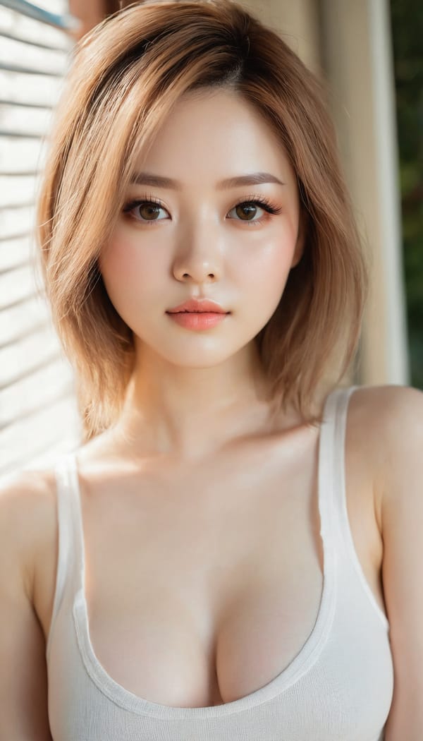 Tags: 21872187, SDXL
{"3": {"inputs": {"seed": 557939608304240, "steps": 64, "cfg": 5.52, "sampler_name": "dpmpp_2m", "scheduler": "karras", "denoise": 1.0, "model": ["27", 0], "positive": ["6", 0], "negative": ["7", 0], "latent_image": ["5", 0]}, "class_type": "KSampler"}, "4": {"inputs": {"ckpt_name": "juggernautxl.safetensors"}, "class_type": "CheckpointLoaderSimple"}, "5": {"inputs": {"width": 768, "height": 1344, "batch_size": 1}, "class_type": "EmptyLatentImage"}, "6": {"inputs": {"text": "24 year old girl, (double eyelids:0.99), (pale skin:1.07), (seductive facial expression:0.99), (idol:0.95), (blush:1.06), (eyelashes:1.12), (detailed face:1.00), (cute:1.01), (slim:1.09), (temptress:1.10), (seductive pose:1.09), (sexy lips:0.96), (in a seductive pose:1.06), (large perky breasts:0.95), (cleavage:0.98), (thigh gap:1.07), (white tanktop:1.12), busy street, (detailed skin:1.09), (natural looking skin:1.05), (portra:1.03), (skin fuzz:1.02), (soft lighting:1.06), (RAW:1.00), (film:1.02), (candid cinema:1.05), (textured skin:1.08)", "clip": ["27", 1]}, "class_type": "CLIPTextEncode"}, "7": {"inputs": {"text": "(bad hands:1.06), (low resolution:1.05), (worst quality:1.09), (twisted:1.13), (watermark:1.11), (open mouth:1.10), (distorted:1.08)", "clip": ["27", 1]}, "class_type": "CLIPTextEncode"}, "8": {"inputs": {"samples": ["3", 0], "vae": ["4", 2]}, "class_type": "VAEDecode"}, "25": {"inputs": {"lora_name": "nudify_xl.safetensors", "strength_model": 0.0, "strength_clip": 0.05, "model": ["4", 0], "clip": ["4", 1]}, "class_type": "LoraLoader"}, "26": {"inputs": {"lora_name": "shirtlift_SDXL_v2.safetensors", "strength_model": 0.0, "strength_clip": 0.02, "model": ["25", 0], "clip": ["25", 1]}, "class_type": "LoraLoader"}, "27": {"inputs": {"lora_name": "PerfectEyesXL.safetensors", "strength_model": 0.09, "strength_clip": 0.16, "model": ["26", 0], "clip": ["26", 1]}, "class_type": "LoraLoader"}, "30": {"inputs": {"model_name": "4x_NMKD-Superscale-SP_178000_G.pth"}, "class_type": "UpscaleModelLoader"}, "31": {"inputs": {"upscale_model": ["30", 0], "image": ["8", 0]}, "class_type": "ImageUpscaleWithModel"}, "32": {"inputs": {"upscale_method": "lanczos", "scale_by": 0.5, "image": ["31", 0]}, "class_type": "ImageScaleBy"}, "33": {"inputs": {"pixels": ["32", 0], "vae": ["4", 2]}, "class_type": "VAEEncode"}, "34": {"inputs": {"seed": 557939608304240, "steps": 64, "cfg": 5.52, "sampler_name": "dpmpp_2m", "scheduler": "karras", "denoise": 0.3, "model": ["27", 0], "positive": ["6", 0], "negative": ["7", 0], "latent_image": ["33", 0]}, "class_type": "KSampler"}, "36": {"inputs": {"samples": ["34", 0], "vae": ["4", 2]}, "class_type": "VAEDecode"}, "39": {"inputs": {"filename_prefix": "comfyapi-1713766668305", "images": ["36", 0]}, "class_type": "SaveImage"}}