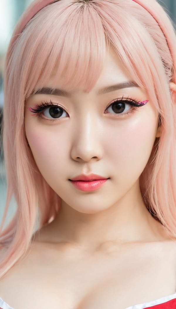 Tags: 21872187, SDXL
{"3": {"inputs": {"seed": 466558053728308, "steps": 32, "cfg": 5.01, "sampler_name": "dpmpp_2m", "scheduler": "karras", "denoise": 1.0, "model": ["27", 0], "positive": ["6", 0], "negative": ["7", 0], "latent_image": ["5", 0]}, "class_type": "KSampler"}, "4": {"inputs": {"ckpt_name": "juggernautXL_v8Rundiffusion.safetensors"}, "class_type": "CheckpointLoaderSimple"}, "5": {"inputs": {"width": 768, "height": 1344, "batch_size": 1}, "class_type": "EmptyLatentImage"}, "6": {"inputs": {"text": "24 year old girl, (taiwanese:1.10), (pale skin:1.01), (temptress:1.02), (detailed face:1.07), (seductive facial expression:0.99), (sexy lips:1.03), (seductive pose:0.97), (idol:1.04), (cute:1.05), (beautiful eyes:1.07), (eyelashes:1.10), (blush:1.07), (double eyelids:1.13), (slim:1.10), (in a seductive pose:0.97), (large perky breasts:0.95), (cleavage:1.13), (thigh gap:1.01), (in a cosplay:1.12) at comiket posing for camera, (film:1.06), (skin fuzz:1.04), (RAW:1.02), (portra:1.07), (textured skin:1.00), (natural looking skin:1.05), (candid cinema:1.00), (soft lighting:1.07), (detailed skin:1.03)", "clip": ["27", 1]}, "class_type": "CLIPTextEncode"}, "7": {"inputs": {"text": "(distorted:1.09), (watermark:1.05), (twisted:1.08), (low resolution:1.12), (bad hands:1.13), (worst quality:1.10), (open mouth:1.14)", "clip": ["27", 1]}, "class_type": "CLIPTextEncode"}, "8": {"inputs": {"samples": ["3", 0], "vae": ["4", 2]}, "class_type": "VAEDecode"}, "25": {"inputs": {"lora_name": "nudify_xl.safetensors", "strength_model": 0.16, "strength_clip": 0.02, "model": ["4", 0], "clip": ["4", 1]}, "class_type": "LoraLoader"}, "26": {"inputs": {"lora_name": "shirtlift_SDXL_v2.safetensors", "strength_model": 0.1, "strength_clip": 0.16, "model": ["25", 0], "clip": ["25", 1]}, "class_type": "LoraLoader"}, "27": {"inputs": {"lora_name": "PerfectEyesXL.safetensors", "strength_model": 0.07, "strength_clip": 0.08, "model": ["26", 0], "clip": ["26", 1]}, "class_type": "LoraLoader"}, "30": {"inputs": {"model_name": "4x_NMKD-Superscale-SP_178000_G.pth"}, "class_type": "UpscaleModelLoader"}, "31": {"inputs": {"upscale_model": ["30", 0], "image": ["8", 0]}, "class_type": "ImageUpscaleWithModel"}, "32": {"inputs": {"upscale_method": "lanczos", "scale_by": 0.5, "image": ["31", 0]}, "class_type": "ImageScaleBy"}, "33": {"inputs": {"pixels": ["32", 0], "vae": ["4", 2]}, "class_type": "VAEEncode"}, "34": {"inputs": {"seed": 466558053728308, "steps": 32, "cfg": 5.01, "sampler_name": "dpmpp_2m", "scheduler": "karras", "denoise": 0.3, "model": ["27", 0], "positive": ["6", 0], "negative": ["7", 0], "latent_image": ["33", 0]}, "class_type": "KSampler"}, "36": {"inputs": {"samples": ["34", 0], "vae": ["4", 2]}, "class_type": "VAEDecode"}, "39": {"inputs": {"filename_prefix": "comfyapi-1708200196597", "images": ["36", 0]}, "class_type": "SaveImage"}}