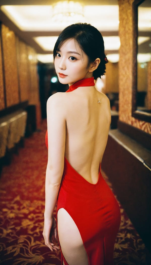 Tags: 21872187, SDXL
{"3": {"inputs": {"seed": 253069245542503, "steps": 32, "cfg": 6.8, "sampler_name": "dpmpp_2m", "scheduler": "karras", "denoise": 1.0, "model": ["27", 0], "positive": ["6", 0], "negative": ["7", 0], "latent_image": ["5", 0]}, "class_type": "KSampler"}, "4": {"inputs": {"ckpt_name": "helloworldxl.safetensors"}, "class_type": "CheckpointLoaderSimple"}, "5": {"inputs": {"width": 768, "height": 1344, "batch_size": 1}, "class_type": "EmptyLatentImage"}, "6": {"inputs": {"text": "24 year old girl, (taiwanese:0.98), (slim:1.10), (beautiful eyes:0.98), (sexy lips:1.00), (pale skin:0.98), (double eyelids:1.14), (seductive facial expression:0.97), (idol:1.03), (seductive pose:1.13), (eyelashes:0.96), (blush:1.02), (detailed face:1.10), (cute:0.99), (temptress:1.12), (perky ass:1.06), (exposed ass:1.11), (looking back:1.12), (sexy ass:0.95), (thigh gap:0.95), (wearing a low-cut red dress:0.97) at a ballroom, (portra:1.02), (candid cinema:1.09), (textured skin:1.02), (skin fuzz:1.07), (natural looking skin:1.09), (RAW:1.04), (soft lighting:1.06), (film:1.06), (detailed skin:1.01)", "clip": ["27", 1]}, "class_type": "CLIPTextEncode"}, "7": {"inputs": {"text": "(worst quality:1.13), (bad hands:1.10), (open mouth:1.09), (low resolution:1.08), (distorted:1.10), (watermark:1.14)", "clip": ["27", 1]}, "class_type": "CLIPTextEncode"}, "8": {"inputs": {"samples": ["3", 0], "vae": ["4", 2]}, "class_type": "VAEDecode"}, "25": {"inputs": {"lora_name": "nudify_xl.safetensors", "strength_model": 0.35, "strength_clip": 0.18, "model": ["4", 0], "clip": ["4", 1]}, "class_type": "LoraLoader"}, "26": {"inputs": {"lora_name": "shirtlift_SDXL_v2.safetensors", "strength_model": 0.05, "strength_clip": 0.09, "model": ["25", 0], "clip": ["25", 1]}, "class_type": "LoraLoader"}, "27": {"inputs": {"lora_name": "PerfectEyesXL.safetensors", "strength_model": 0.19, "strength_clip": 0.19, "model": ["26", 0], "clip": ["26", 1]}, "class_type": "LoraLoader"}, "30": {"inputs": {"model_name": "4x_NMKD-Superscale-SP_178000_G.pth"}, "class_type": "UpscaleModelLoader"}, "31": {"inputs": {"upscale_model": ["30", 0], "image": ["8", 0]}, "class_type": "ImageUpscaleWithModel"}, "32": {"inputs": {"upscale_method": "lanczos", "scale_by": 0.5, "image": ["31", 0]}, "class_type": "ImageScaleBy"}, "33": {"inputs": {"pixels": ["32", 0], "vae": ["4", 2]}, "class_type": "VAEEncode"}, "34": {"inputs": {"seed": 253069245542503, "steps": 32, "cfg": 6.8, "sampler_name": "dpmpp_2m", "scheduler": "karras", "denoise": 0.3, "model": ["27", 0], "positive": ["6", 0], "negative": ["7", 0], "latent_image": ["33", 0]}, "class_type": "KSampler"}, "36": {"inputs": {"samples": ["34", 0], "vae": ["4", 2]}, "class_type": "VAEDecode"}, "39": {"inputs": {"filename_prefix": "comfyapi-1726033165529", "images": ["36", 0]}, "class_type": "SaveImage"}}