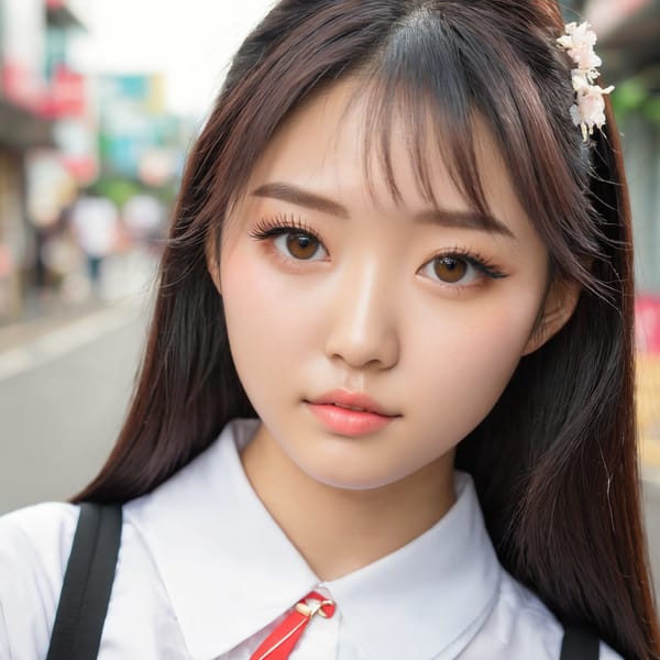 Tags: 21872187, SDXL
{"3": {"inputs": {"seed": 442813361347719, "steps": 64, "cfg": 6.1, "sampler_name": "dpmpp_2m", "scheduler": "karras", "denoise": 1.0, "model": ["27", 0], "positive": ["6", 0], "negative": ["7", 0], "latent_image": ["5", 0]}, "class_type": "KSampler"}, "4": {"inputs": {"ckpt_name": "juggernautxl.safetensors"}, "class_type": "CheckpointLoaderSimple"}, "5": {"inputs": {"width": 1024, "height": 1024, "batch_size": 1}, "class_type": "EmptyLatentImage"}, "6": {"inputs": {"text": "20 year old girl, (taiwanese:0.95), (idol:0.99), (detailed face:1.03), (eyelashes:1.12), (cute:1.04), (blush:1.08), (double eyelids:1.09), (temptress:0.97), (slim:1.00), (pale skin:0.99), (beautiful eyes:1.03), (seductive facial expression:0.99), (seductive pose:1.11), (perky ass:0.97), (exposed ass:1.14), (looking back:0.96), (sexy ass:1.13), (thigh gap:1.10), (school uniform:0.97), choker, busy street, (textured skin:1.00), (skin fuzz:1.03), (candid cinema:1.00), (portra:1.05), (RAW:1.08), (detailed skin:1.01), (natural looking skin:1.05), (soft lighting:1.02)", "clip": ["27", 1]}, "class_type": "CLIPTextEncode"}, "7": {"inputs": {"text": "(open mouth:1.12), (distorted:1.07), (bad hands:1.06), (watermark:1.10), (low resolution:1.06), (twisted:1.07), (worst quality:1.13)", "clip": ["27", 1]}, "class_type": "CLIPTextEncode"}, "8": {"inputs": {"samples": ["3", 0], "vae": ["4", 2]}, "class_type": "VAEDecode"}, "25": {"inputs": {"lora_name": "nudify_xl.safetensors", "strength_model": 0.39, "strength_clip": 0.15, "model": ["4", 0], "clip": ["4", 1]}, "class_type": "LoraLoader"}, "26": {"inputs": {"lora_name": "shirtlift_SDXL_v2.safetensors", "strength_model": 0.0, "strength_clip": 0.08, "model": ["25", 0], "clip": ["25", 1]}, "class_type": "LoraLoader"}, "27": {"inputs": {"lora_name": "PerfectEyesXL.safetensors", "strength_model": 0.16, "strength_clip": 0.13, "model": ["26", 0], "clip": ["26", 1]}, "class_type": "LoraLoader"}, "30": {"inputs": {"model_name": "4x_NMKD-Superscale-SP_178000_G.pth"}, "class_type": "UpscaleModelLoader"}, "31": {"inputs": {"upscale_model": ["30", 0], "image": ["8", 0]}, "class_type": "ImageUpscaleWithModel"}, "32": {"inputs": {"upscale_method": "lanczos", "scale_by": 0.5, "image": ["31", 0]}, "class_type": "ImageScaleBy"}, "33": {"inputs": {"pixels": ["32", 0], "vae": ["4", 2]}, "class_type": "VAEEncode"}, "34": {"inputs": {"seed": 442813361347719, "steps": 64, "cfg": 6.1, "sampler_name": "dpmpp_2m", "scheduler": "karras", "denoise": 0.3, "model": ["27", 0], "positive": ["6", 0], "negative": ["7", 0], "latent_image": ["33", 0]}, "class_type": "KSampler"}, "36": {"inputs": {"samples": ["34", 0], "vae": ["4", 2]}, "class_type": "VAEDecode"}, "39": {"inputs": {"filename_prefix": "comfyapi-1714213300105", "images": ["36", 0]}, "class_type": "SaveImage"}}